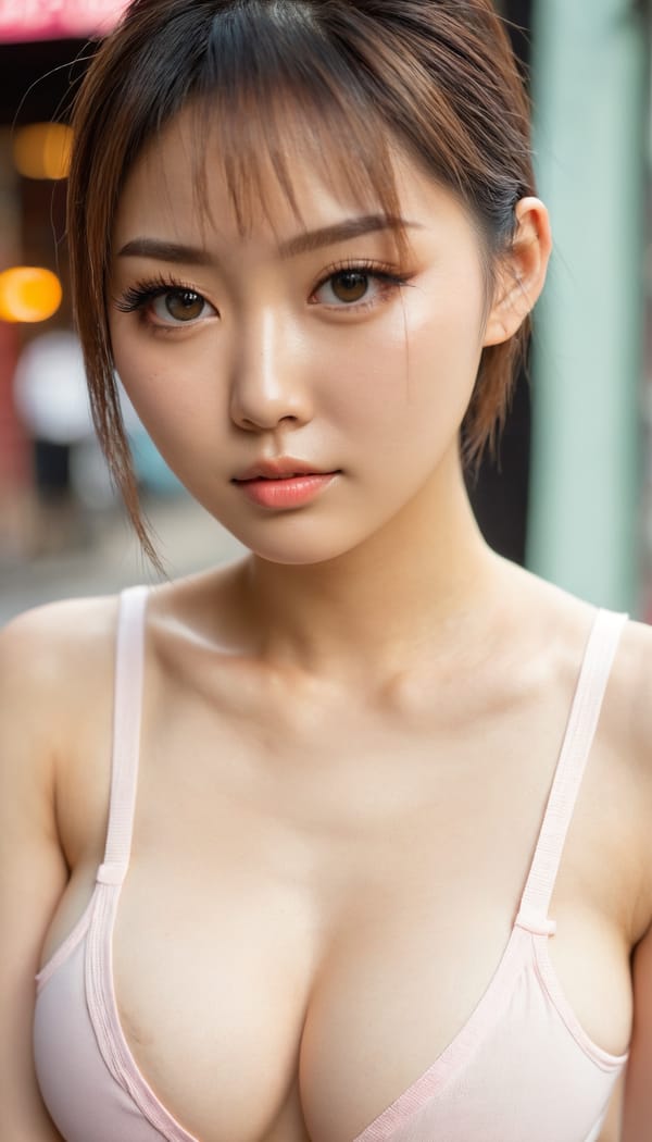 Tags: 21872187, SDXL
{"3": {"inputs": {"seed": 207110798392199, "steps": 64, "cfg": 7.81, "sampler_name": "dpmpp_2m", "scheduler": "karras", "denoise": 1.0, "model": ["27", 0], "positive": ["6", 0], "negative": ["7", 0], "latent_image": ["5", 0]}, "class_type": "KSampler"}, "4": {"inputs": {"ckpt_name": "juggernautxl.safetensors"}, "class_type": "CheckpointLoaderSimple"}, "5": {"inputs": {"width": 768, "height": 1344, "batch_size": 1}, "class_type": "EmptyLatentImage"}, "6": {"inputs": {"text": "22 year old girl, (taiwanese:0.95), (russian:1.07), (cute:0.97), (seductive facial expression:0.97), (double eyelids:1.08), (eyelashes:1.11), (temptress:1.06), (sexy lips:1.03), (pale skin:0.98), (blush:1.09), (beautiful eyes:0.97), (slim:1.04), (detailed face:1.03), (idol:1.05), (seductive pose:0.98), (in a seductive pose:1.13), (large perky breasts:0.97), (cleavage:1.00), (thigh gap:1.14), (white tanktop:0.98), busy street, (film:1.05), (RAW:1.06), (detailed skin:1.01), (textured skin:1.04), (natural looking skin:1.01), (soft lighting:1.06), (skin fuzz:1.03), (portra:1.04), (candid cinema:1.08)", "clip": ["27", 1]}, "class_type": "CLIPTextEncode"}, "7": {"inputs": {"text": "(worst quality:1.11), (watermark:1.10), (distorted:1.10), (low resolution:1.14), (open mouth:1.08), (bad hands:1.06), (twisted:1.06)", "clip": ["27", 1]}, "class_type": "CLIPTextEncode"}, "8": {"inputs": {"samples": ["3", 0], "vae": ["4", 2]}, "class_type": "VAEDecode"}, "25": {"inputs": {"lora_name": "nudify_xl.safetensors", "strength_model": 0.18, "strength_clip": 0.05, "model": ["4", 0], "clip": ["4", 1]}, "class_type": "LoraLoader"}, "26": {"inputs": {"lora_name": "shirtlift_SDXL_v2.safetensors", "strength_model": 0.06, "strength_clip": 0.18, "model": ["25", 0], "clip": ["25", 1]}, "class_type": "LoraLoader"}, "27": {"inputs": {"lora_name": "PerfectEyesXL.safetensors", "strength_model": 0.1, "strength_clip": 0.1, "model": ["26", 0], "clip": ["26", 1]}, "class_type": "LoraLoader"}, "30": {"inputs": {"model_name": "4x_NMKD-Superscale-SP_178000_G.pth"}, "class_type": "UpscaleModelLoader"}, "31": {"inputs": {"upscale_model": ["30", 0], "image": ["8", 0]}, "class_type": "ImageUpscaleWithModel"}, "32": {"inputs": {"upscale_method": "lanczos", "scale_by": 0.5, "image": ["31", 0]}, "class_type": "ImageScaleBy"}, "33": {"inputs": {"pixels": ["32", 0], "vae": ["4", 2]}, "class_type": "VAEEncode"}, "34": {"inputs": {"seed": 207110798392199, "steps": 64, "cfg": 7.81, "sampler_name": "dpmpp_2m", "scheduler": "karras", "denoise": 0.3, "model": ["27", 0], "positive": ["6", 0], "negative": ["7", 0], "latent_image": ["33", 0]}, "class_type": "KSampler"}, "36": {"inputs": {"samples": ["34", 0], "vae": ["4", 2]}, "class_type": "VAEDecode"}, "39": {"inputs": {"filename_prefix": "comfyapi-1714528980094", "images": ["36", 0]}, "class_type": "SaveImage"}}