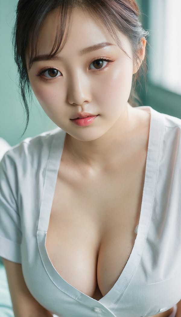 Tags: 21872187, SDXL
{"3": {"inputs": {"seed": 984580534775816, "steps": 64, "cfg": 5.91, "sampler_name": "dpmpp_2m", "scheduler": "karras", "denoise": 1.0, "model": ["27", 0], "positive": ["6", 0], "negative": ["7", 0], "latent_image": ["5", 0]}, "class_type": "KSampler"}, "4": {"inputs": {"ckpt_name": "juggernautxl.safetensors"}, "class_type": "CheckpointLoaderSimple"}, "5": {"inputs": {"width": 768, "height": 1344, "batch_size": 1}, "class_type": "EmptyLatentImage"}, "6": {"inputs": {"text": "21 year old girl, (korean:0.98), (irish:1.04), (ukrainian:1.08), (japanese:0.95), (seductive pose:0.98), (idol:0.99), (double eyelids:1.12), (temptress:0.99), (cute:1.04), (beautiful eyes:1.02), (seductive facial expression:1.06), (detailed face:0.96), (blush:1.14), (slim:1.02), (pale skin:1.05), (eyelashes:1.07), (sexy lips:1.02), (in a seductive pose:1.11), (large perky breasts:1.14), (cleavage:1.14), (thigh gap:0.97), (nurse in uniform:1.12) working in a hospital ward, (soft lighting:1.09), (portra:1.01), (textured skin:1.03), (skin fuzz:1.01), (natural looking skin:1.03), (film:1.08), (candid cinema:1.01), (detailed skin:1.04), (RAW:1.05)", "clip": ["27", 1]}, "class_type": "CLIPTextEncode"}, "7": {"inputs": {"text": "(bad hands:1.05), (twisted:1.09), (open mouth:1.12), (low resolution:1.12), (watermark:1.12), (distorted:1.11), (worst quality:1.12)", "clip": ["27", 1]}, "class_type": "CLIPTextEncode"}, "8": {"inputs": {"samples": ["3", 0], "vae": ["4", 2]}, "class_type": "VAEDecode"}, "25": {"inputs": {"lora_name": "nudify_xl.safetensors", "strength_model": 0.01, "strength_clip": 0.32, "model": ["4", 0], "clip": ["4", 1]}, "class_type": "LoraLoader"}, "26": {"inputs": {"lora_name": "shirtlift_SDXL_v2.safetensors", "strength_model": 0.17, "strength_clip": 0.05, "model": ["25", 0], "clip": ["25", 1]}, "class_type": "LoraLoader"}, "27": {"inputs": {"lora_name": "PerfectEyesXL.safetensors", "strength_model": 0.04, "strength_clip": 0.14, "model": ["26", 0], "clip": ["26", 1]}, "class_type": "LoraLoader"}, "30": {"inputs": {"model_name": "4x_NMKD-Superscale-SP_178000_G.pth"}, "class_type": "UpscaleModelLoader"}, "31": {"inputs": {"upscale_model": ["30", 0], "image": ["8", 0]}, "class_type": "ImageUpscaleWithModel"}, "32": {"inputs": {"upscale_method": "lanczos", "scale_by": 0.5, "image": ["31", 0]}, "class_type": "ImageScaleBy"}, "33": {"inputs": {"pixels": ["32", 0], "vae": ["4", 2]}, "class_type": "VAEEncode"}, "34": {"inputs": {"seed": 984580534775816, "steps": 64, "cfg": 5.91, "sampler_name": "dpmpp_2m", "scheduler": "karras", "denoise": 0.3, "model": ["27", 0], "positive": ["6", 0], "negative": ["7", 0], "latent_image": ["33", 0]}, "class_type": "KSampler"}, "36": {"inputs": {"samples": ["34", 0], "vae": ["4", 2]}, "class_type": "VAEDecode"}, "39": {"inputs": {"filename_prefix": "comfyapi-1724245851408", "images": ["36", 0]}, "class_type": "SaveImage"}}