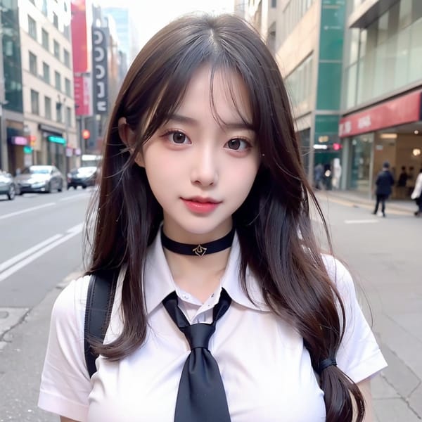 Tags: 21872187
<lora:mix4:0.36>, <lora:YaeMiko_Test:0.64>, (school uniform:1.15), (large breasts:1.18), choker, busy street in urban city, <lora:skirtlift-v4:0.95 <lora:Addams:0.23>, extremely detailed eyes, extremely detailed face, cute, (photorealistic:1.02), sexy lips, seductive smile, double eyelids, eyelashes, perky breasts, RAW, best quality, hyper realistic, (thigh gap:1.02), 1girl, (dramatic:0.90)
Negative prompt: paintings, anime, (worst quality:2.09)
Steps: 32, Sampler: DPM++ 2M Karras, CFG scale: 7.14, Seed: 2103086537, Size: 512x512, Model hash: fc2511737a, Model: chilloutmix_NiPrunedFp32Fix, Seed resize from: -1x-1, Denoising strength: 0.4, Version: v1.2.1, Hires upscale: 2.0, Hires steps: 16, Hires upscaler: ESRGAN_4x