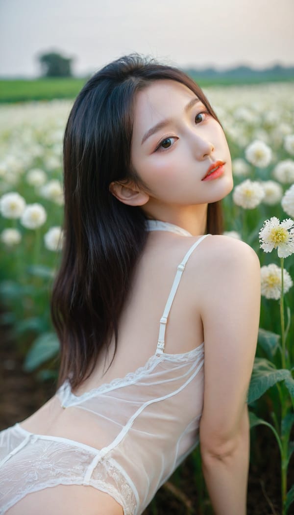 Tags: 21872187, SDXL
{"3": {"inputs": {"seed": 223518846588092, "steps": 64, "cfg": 7.62, "sampler_name": "dpmpp_2m", "scheduler": "karras", "denoise": 1.0, "model": ["27", 0], "positive": ["6", 0], "negative": ["7", 0], "latent_image": ["5", 0]}, "class_type": "KSampler"}, "4": {"inputs": {"ckpt_name": "leosamsHelloworldSDXL_helloworldSDXL32DPO.safetensors"}, "class_type": "CheckpointLoaderSimple"}, "5": {"inputs": {"width": 768, "height": 1344, "batch_size": 1}, "class_type": "EmptyLatentImage"}, "6": {"inputs": {"text": "24 year old girl, (chinese:1.01), (ukrainian:1.11), (detailed face:1.03), (cute:1.10), (pale skin:1.05), (seductive facial expression:1.14), (double eyelids:1.01), (eyelashes:1.05), (idol:0.99), (sexy lips:1.02), (slim:1.06), (beautiful eyes:1.08), (seductive pose:1.09), (temptress:1.14), (perky ass:1.06), (exposed ass:1.12), (looking back:1.12), (sexy ass:0.96), (thigh gap:1.08), wearing (translucent clothes:1.07) on a flower field, (soft lighting:1.04), (textured skin:1.01), (natural looking skin:1.00), (candid cinema:1.01), (skin fuzz:1.04), (RAW:1.00), (detailed skin:1.02), (portra:1.01), (film:1.02)", "clip": ["27", 1]}, "class_type": "CLIPTextEncode"}, "7": {"inputs": {"text": "(worst quality:1.07), (watermark:1.14), (low resolution:1.06), (open mouth:1.14), (twisted:1.10), (bad hands:1.07), (distorted:1.05)", "clip": ["27", 1]}, "class_type": "CLIPTextEncode"}, "8": {"inputs": {"samples": ["3", 0], "vae": ["4", 2]}, "class_type": "VAEDecode"}, "25": {"inputs": {"lora_name": "nudify_xl.safetensors", "strength_model": 0.07, "strength_clip": 0.29, "model": ["4", 0], "clip": ["4", 1]}, "class_type": "LoraLoader"}, "26": {"inputs": {"lora_name": "shirtlift_SDXL_v2.safetensors", "strength_model": 0.06, "strength_clip": 0.09, "model": ["25", 0], "clip": ["25", 1]}, "class_type": "LoraLoader"}, "27": {"inputs": {"lora_name": "PerfectEyesXL.safetensors", "strength_model": 0.11, "strength_clip": 0.07, "model": ["26", 0], "clip": ["26", 1]}, "class_type": "LoraLoader"}, "30": {"inputs": {"model_name": "4x_NMKD-Superscale-SP_178000_G.pth"}, "class_type": "UpscaleModelLoader"}, "31": {"inputs": {"upscale_model": ["30", 0], "image": ["8", 0]}, "class_type": "ImageUpscaleWithModel"}, "32": {"inputs": {"upscale_method": "lanczos", "scale_by": 0.5, "image": ["31", 0]}, "class_type": "ImageScaleBy"}, "33": {"inputs": {"pixels": ["32", 0], "vae": ["4", 2]}, "class_type": "VAEEncode"}, "34": {"inputs": {"seed": 223518846588092, "steps": 64, "cfg": 7.62, "sampler_name": "dpmpp_2m", "scheduler": "karras", "denoise": 0.3, "model": ["27", 0], "positive": ["6", 0], "negative": ["7", 0], "latent_image": ["33", 0]}, "class_type": "KSampler"}, "36": {"inputs": {"samples": ["34", 0], "vae": ["4", 2]}, "class_type": "VAEDecode"}, "39": {"inputs": {"filename_prefix": "comfyapi-1707310092522", "images": ["36", 0]}, "class_type": "SaveImage"}}