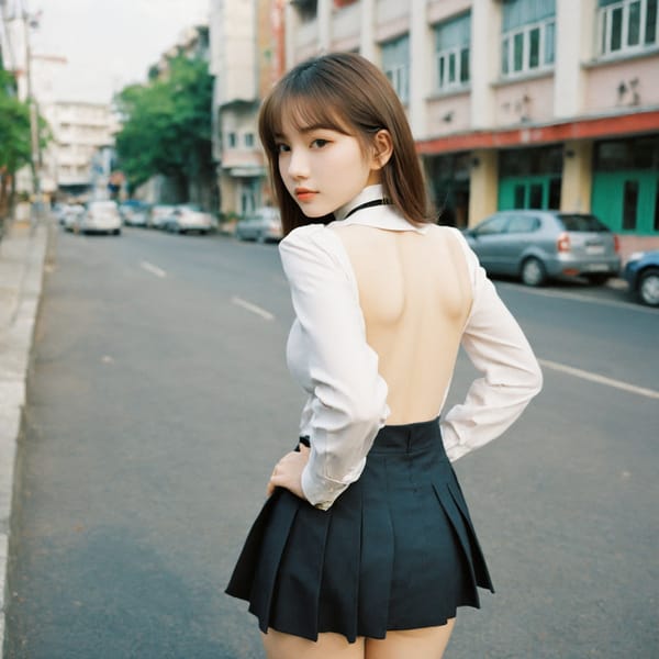 Tags: 21872187, SDXL
{"3": {"inputs": {"seed": 846020197880620, "steps": 32, "cfg": 5.2, "sampler_name": "dpmpp_2m", "scheduler": "karras", "denoise": 1.0, "model": ["27", 0], "positive": ["6", 0], "negative": ["7", 0], "latent_image": ["5", 0]}, "class_type": "KSampler"}, "4": {"inputs": {"ckpt_name": "helloworldxl.safetensors"}, "class_type": "CheckpointLoaderSimple"}, "5": {"inputs": {"width": 1024, "height": 1024, "batch_size": 1}, "class_type": "EmptyLatentImage"}, "6": {"inputs": {"text": "25 year old girl, (russian:0.95), (korean:0.98), (ukrainian:1.05), (beautiful eyes:1.06), (cute:1.10), (detailed face:1.04), (seductive facial expression:1.06), (seductive pose:1.10), (sexy lips:1.06), (idol:1.10), (double eyelids:0.96), (pale skin:1.05), (slim:1.04), (eyelashes:1.14), (blush:0.99), (temptress:1.04), (on all fours:0.95), (spreading ass cheeks:1.06), (from behind:0.97), (backboob:1.00), (school uniform:1.04), choker, busy street, (film:1.04), (candid cinema:1.08), (soft lighting:1.04), (RAW:1.01), (natural looking skin:1.06), (portra:1.09), (skin fuzz:1.06), (textured skin:1.06)", "clip": ["27", 1]}, "class_type": "CLIPTextEncode"}, "7": {"inputs": {"text": "(watermark:1.08), (bad hands:1.05), (twisted:1.12), (worst quality:1.07), (open mouth:1.11), (low resolution:1.11), (distorted:1.09)", "clip": ["27", 1]}, "class_type": "CLIPTextEncode"}, "8": {"inputs": {"samples": ["3", 0], "vae": ["4", 2]}, "class_type": "VAEDecode"}, "25": {"inputs": {"lora_name": "nudify_xl.safetensors", "strength_model": 0.03, "strength_clip": 0.03, "model": ["4", 0], "clip": ["4", 1]}, "class_type": "LoraLoader"}, "26": {"inputs": {"lora_name": "shirtlift_SDXL_v2.safetensors", "strength_model": 0.08, "strength_clip": 0.0, "model": ["25", 0], "clip": ["25", 1]}, "class_type": "LoraLoader"}, "27": {"inputs": {"lora_name": "PerfectEyesXL.safetensors", "strength_model": 0.01, "strength_clip": 0.06, "model": ["26", 0], "clip": ["26", 1]}, "class_type": "LoraLoader"}, "30": {"inputs": {"model_name": "4x_NMKD-Superscale-SP_178000_G.pth"}, "class_type": "UpscaleModelLoader"}, "31": {"inputs": {"upscale_model": ["30", 0], "image": ["8", 0]}, "class_type": "ImageUpscaleWithModel"}, "32": {"inputs": {"upscale_method": "lanczos", "scale_by": 0.5, "image": ["31", 0]}, "class_type": "ImageScaleBy"}, "33": {"inputs": {"pixels": ["32", 0], "vae": ["4", 2]}, "class_type": "VAEEncode"}, "34": {"inputs": {"seed": 846020197880620, "steps": 32, "cfg": 5.2, "sampler_name": "dpmpp_2m", "scheduler": "karras", "denoise": 0.3, "model": ["27", 0], "positive": ["6", 0], "negative": ["7", 0], "latent_image": ["33", 0]}, "class_type": "KSampler"}, "36": {"inputs": {"samples": ["34", 0], "vae": ["4", 2]}, "class_type": "VAEDecode"}, "39": {"inputs": {"filename_prefix": "comfyapi-1713512851684", "images": ["36", 0]}, "class_type": "SaveImage"}}