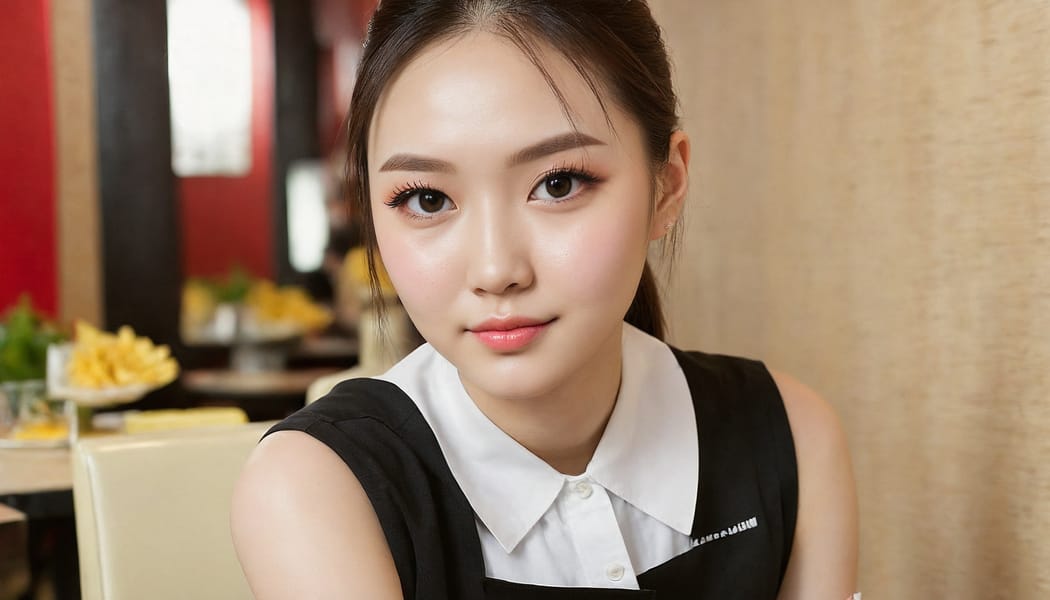 Tags: 21872187, SDXL
{"3": {"inputs": {"seed": 338105262862717, "steps": 32, "cfg": 5.86, "sampler_name": "dpmpp_2m", "scheduler": "karras", "denoise": 1.0, "model": ["27", 0], "positive": ["6", 0], "negative": ["7", 0], "latent_image": ["5", 0]}, "class_type": "KSampler"}, "4": {"inputs": {"ckpt_name": "juggernautXL_v8Rundiffusion.safetensors"}, "class_type": "CheckpointLoaderSimple"}, "5": {"inputs": {"width": 1344, "height": 768, "batch_size": 1}, "class_type": "EmptyLatentImage"}, "6": {"inputs": {"text": "22 year old girl, (russian:1.09), (japanese:1.00), (taiwanese:1.10), (sexy lips:1.12), (double eyelids:1.13), (seductive facial expression:1.11), (seductive pose:1.03), (temptress:1.05), (beautiful eyes:1.11), (pale skin:1.04), (idol:0.98), (detailed face:1.12), (blush:1.11), (cute:0.96), (eyelashes:1.11), (slim:1.06), (perky ass:0.95), (exposed ass:1.07), (looking back:1.02), (sexy ass:1.02), (thigh gap:1.09), (a waitress in uniform:0.99) working at a restaurant, (film:1.04), (skin fuzz:1.02), (candid cinema:1.03), (portra:1.00), (RAW:1.05), (detailed skin:1.02), (soft lighting:1.04), (natural looking skin:1.05), (textured skin:1.05)", "clip": ["27", 1]}, "class_type": "CLIPTextEncode"}, "7": {"inputs": {"text": "(open mouth:1.07), (twisted:1.07), (low resolution:1.08), (watermark:1.12), (worst quality:1.09), (bad hands:1.06), (distorted:1.07)", "clip": ["27", 1]}, "class_type": "CLIPTextEncode"}, "8": {"inputs": {"samples": ["3", 0], "vae": ["4", 2]}, "class_type": "VAEDecode"}, "25": {"inputs": {"lora_name": "nudify_xl.safetensors", "strength_model": 0.01, "strength_clip": 0.34, "model": ["4", 0], "clip": ["4", 1]}, "class_type": "LoraLoader"}, "26": {"inputs": {"lora_name": "shirtlift_SDXL_v2.safetensors", "strength_model": 0.12, "strength_clip": 0.02, "model": ["25", 0], "clip": ["25", 1]}, "class_type": "LoraLoader"}, "27": {"inputs": {"lora_name": "PerfectEyesXL.safetensors", "strength_model": 0.04, "strength_clip": 0.03, "model": ["26", 0], "clip": ["26", 1]}, "class_type": "LoraLoader"}, "30": {"inputs": {"model_name": "4x_NMKD-Superscale-SP_178000_G.pth"}, "class_type": "UpscaleModelLoader"}, "31": {"inputs": {"upscale_model": ["30", 0], "image": ["8", 0]}, "class_type": "ImageUpscaleWithModel"}, "32": {"inputs": {"upscale_method": "lanczos", "scale_by": 0.5, "image": ["31", 0]}, "class_type": "ImageScaleBy"}, "33": {"inputs": {"pixels": ["32", 0], "vae": ["4", 2]}, "class_type": "VAEEncode"}, "34": {"inputs": {"seed": 338105262862717, "steps": 32, "cfg": 5.86, "sampler_name": "dpmpp_2m", "scheduler": "karras", "denoise": 0.3, "model": ["27", 0], "positive": ["6", 0], "negative": ["7", 0], "latent_image": ["33", 0]}, "class_type": "KSampler"}, "36": {"inputs": {"samples": ["34", 0], "vae": ["4", 2]}, "class_type": "VAEDecode"}, "39": {"inputs": {"filename_prefix": "comfyapi-1707589034322", "images": ["36", 0]}, "class_type": "SaveImage"}}