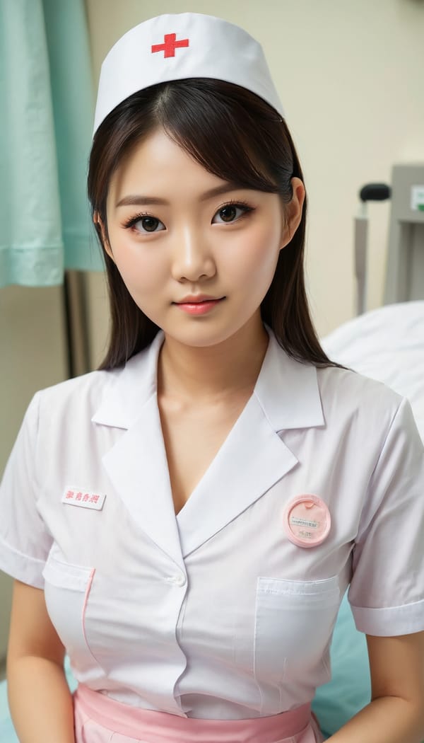 Tags: 21872187, SDXL
{"3": {"inputs": {"seed": 105419449650926, "steps": 32, "cfg": 6.79, "sampler_name": "dpmpp_2m", "scheduler": "karras", "denoise": 1.0, "model": ["27", 0], "positive": ["6", 0], "negative": ["7", 0], "latent_image": ["5", 0]}, "class_type": "KSampler"}, "4": {"inputs": {"ckpt_name": "juggernautXL_v8Rundiffusion.safetensors"}, "class_type": "CheckpointLoaderSimple"}, "5": {"inputs": {"width": 768, "height": 1344, "batch_size": 1}, "class_type": "EmptyLatentImage"}, "6": {"inputs": {"text": "22 year old girl, (taiwanese:1.05), (beautiful eyes:1.08), (cute:1.06), (slim:1.11), (detailed face:0.97), (sexy lips:0.95), (eyelashes:1.08), (seductive pose:1.03), (blush:0.99), (double eyelids:1.12), (idol:0.99), (in a seductive pose:0.99), (large perky breasts:1.10), (cleavage:1.08), (thigh gap:0.96), (nurse in uniform:0.98) working in a hospital ward, (film:1.05), (soft lighting:1.09), (RAW:1.05), (portra:1.01), (natural looking skin:1.08), (candid cinema:1.04), (skin fuzz:1.01), (textured skin:1.05), (detailed skin:1.03)", "clip": ["27", 1]}, "class_type": "CLIPTextEncode"}, "7": {"inputs": {"text": "(watermark:1.09), (bad hands:1.09), (low resolution:1.07), (worst quality:1.06), (twisted:1.08), (distorted:1.12), (open mouth:1.11)", "clip": ["27", 1]}, "class_type": "CLIPTextEncode"}, "8": {"inputs": {"samples": ["3", 0], "vae": ["4", 2]}, "class_type": "VAEDecode"}, "25": {"inputs": {"lora_name": "nudify_xl.safetensors", "strength_model": 0.01, "strength_clip": 0.07, "model": ["4", 0], "clip": ["4", 1]}, "class_type": "LoraLoader"}, "26": {"inputs": {"lora_name": "shirtlift_SDXL_v2.safetensors", "strength_model": 0.03, "strength_clip": 0.16, "model": ["25", 0], "clip": ["25", 1]}, "class_type": "LoraLoader"}, "27": {"inputs": {"lora_name": "PerfectEyesXL.safetensors", "strength_model": 0.08, "strength_clip": 0.19, "model": ["26", 0], "clip": ["26", 1]}, "class_type": "LoraLoader"}, "30": {"inputs": {"model_name": "4x_NMKD-Superscale-SP_178000_G.pth"}, "class_type": "UpscaleModelLoader"}, "31": {"inputs": {"upscale_model": ["30", 0], "image": ["8", 0]}, "class_type": "ImageUpscaleWithModel"}, "32": {"inputs": {"upscale_method": "lanczos", "scale_by": 0.5, "image": ["31", 0]}, "class_type": "ImageScaleBy"}, "33": {"inputs": {"pixels": ["32", 0], "vae": ["4", 2]}, "class_type": "VAEEncode"}, "34": {"inputs": {"seed": 105419449650926, "steps": 32, "cfg": 6.79, "sampler_name": "dpmpp_2m", "scheduler": "karras", "denoise": 0.3, "model": ["27", 0], "positive": ["6", 0], "negative": ["7", 0], "latent_image": ["33", 0]}, "class_type": "KSampler"}, "36": {"inputs": {"samples": ["34", 0], "vae": ["4", 2]}, "class_type": "VAEDecode"}, "39": {"inputs": {"filename_prefix": "comfyapi-1707513109819", "images": ["36", 0]}, "class_type": "SaveImage"}}