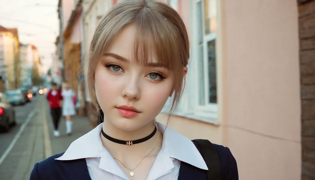 Tags: 21872187, SDXL
{"3": {"inputs": {"seed": 591763530068131, "steps": 32, "cfg": 6.92, "sampler_name": "dpmpp_2m", "scheduler": "karras", "denoise": 1.0, "model": ["27", 0], "positive": ["6", 0], "negative": ["7", 0], "latent_image": ["5", 0]}, "class_type": "KSampler"}, "4": {"inputs": {"ckpt_name": "juggernautxl.safetensors"}, "class_type": "CheckpointLoaderSimple"}, "5": {"inputs": {"width": 1344, "height": 768, "batch_size": 1}, "class_type": "EmptyLatentImage"}, "6": {"inputs": {"text": "18 year old girl, (russian:0.98), (sexy lips:1.01), (cute:0.96), (blush:1.01), (idol:1.02), (detailed face:1.04), (slim:1.02), (double eyelids:0.98), (temptress:1.13), (seductive facial expression:1.04), (beautiful eyes:1.08), (eyelashes:0.97), (seductive pose:1.02), (pale skin:1.07), (in a seductive pose:0.98), (large perky breasts:1.14), (cleavage:0.99), (thigh gap:1.06), (school uniform:0.99), choker, busy street, (skin fuzz:1.08), (film:1.09), (soft lighting:1.08), (natural looking skin:1.01), (RAW:1.09), (portra:1.07), (candid cinema:1.08), (detailed skin:1.00), (textured skin:1.05)", "clip": ["27", 1]}, "class_type": "CLIPTextEncode"}, "7": {"inputs": {"text": "(bad hands:1.07), (worst quality:1.14), (open mouth:1.12), (distorted:1.14), (watermark:1.14), (low resolution:1.07), (twisted:1.07)", "clip": ["27", 1]}, "class_type": "CLIPTextEncode"}, "8": {"inputs": {"samples": ["3", 0], "vae": ["4", 2]}, "class_type": "VAEDecode"}, "25": {"inputs": {"lora_name": "nudify_xl.safetensors", "strength_model": 0.0, "strength_clip": 0.15, "model": ["4", 0], "clip": ["4", 1]}, "class_type": "LoraLoader"}, "26": {"inputs": {"lora_name": "shirtlift_SDXL_v2.safetensors", "strength_model": 0.06, "strength_clip": 0.17, "model": ["25", 0], "clip": ["25", 1]}, "class_type": "LoraLoader"}, "27": {"inputs": {"lora_name": "PerfectEyesXL.safetensors", "strength_model": 0.08, "strength_clip": 0.01, "model": ["26", 0], "clip": ["26", 1]}, "class_type": "LoraLoader"}, "30": {"inputs": {"model_name": "4x_NMKD-Superscale-SP_178000_G.pth"}, "class_type": "UpscaleModelLoader"}, "31": {"inputs": {"upscale_model": ["30", 0], "image": ["8", 0]}, "class_type": "ImageUpscaleWithModel"}, "32": {"inputs": {"upscale_method": "lanczos", "scale_by": 0.5, "image": ["31", 0]}, "class_type": "ImageScaleBy"}, "33": {"inputs": {"pixels": ["32", 0], "vae": ["4", 2]}, "class_type": "VAEEncode"}, "34": {"inputs": {"seed": 591763530068131, "steps": 32, "cfg": 6.92, "sampler_name": "dpmpp_2m", "scheduler": "karras", "denoise": 0.3, "model": ["27", 0], "positive": ["6", 0], "negative": ["7", 0], "latent_image": ["33", 0]}, "class_type": "KSampler"}, "36": {"inputs": {"samples": ["34", 0], "vae": ["4", 2]}, "class_type": "VAEDecode"}, "39": {"inputs": {"filename_prefix": "comfyapi-1724375912646", "images": ["36", 0]}, "class_type": "SaveImage"}}