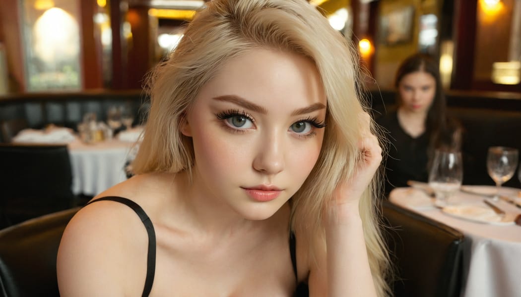 Tags: 21872187, SDXL
{"3": {"inputs": {"seed": 991252946651488, "steps": 32, "cfg": 6.45, "sampler_name": "dpmpp_2m", "scheduler": "karras", "denoise": 1.0, "model": ["27", 0], "positive": ["6", 0], "negative": ["7", 0], "latent_image": ["5", 0]}, "class_type": "KSampler"}, "4": {"inputs": {"ckpt_name": "juggernautxl.safetensors"}, "class_type": "CheckpointLoaderSimple"}, "5": {"inputs": {"width": 1344, "height": 768, "batch_size": 1}, "class_type": "EmptyLatentImage"}, "6": {"inputs": {"text": "24 year old girl, (eyelashes:1.12), (slim:0.96), (pale skin:1.05), (beautiful eyes:1.14), (seductive pose:0.98), (cute:1.10), (seductive facial expression:0.95), (sexy lips:1.07), (idol:0.98), (blush:0.95), (temptress:1.03), (double eyelids:0.95), (detailed face:0.98), (in a seductive pose:1.14), (large perky breasts:1.02), (cleavage:1.12), (thigh gap:0.99), (wearing a little black dress:1.10) at a fine dining restaurant, (candid cinema:1.09), (film:1.02), (skin fuzz:1.06), (textured skin:1.07), (natural looking skin:1.02), (portra:1.09), (RAW:1.05), (detailed skin:1.05), (soft lighting:1.04)", "clip": ["27", 1]}, "class_type": "CLIPTextEncode"}, "7": {"inputs": {"text": "(bad hands:1.13), (watermark:1.09), (open mouth:1.10), (low resolution:1.05), (worst quality:1.12), (twisted:1.06), (distorted:1.14)", "clip": ["27", 1]}, "class_type": "CLIPTextEncode"}, "8": {"inputs": {"samples": ["3", 0], "vae": ["4", 2]}, "class_type": "VAEDecode"}, "25": {"inputs": {"lora_name": "nudify_xl.safetensors", "strength_model": 0.13, "strength_clip": 0.16, "model": ["4", 0], "clip": ["4", 1]}, "class_type": "LoraLoader"}, "26": {"inputs": {"lora_name": "shirtlift_SDXL_v2.safetensors", "strength_model": 0.05, "strength_clip": 0.06, "model": ["25", 0], "clip": ["25", 1]}, "class_type": "LoraLoader"}, "27": {"inputs": {"lora_name": "PerfectEyesXL.safetensors", "strength_model": 0.16, "strength_clip": 0.17, "model": ["26", 0], "clip": ["26", 1]}, "class_type": "LoraLoader"}, "30": {"inputs": {"model_name": "4x_NMKD-Superscale-SP_178000_G.pth"}, "class_type": "UpscaleModelLoader"}, "31": {"inputs": {"upscale_model": ["30", 0], "image": ["8", 0]}, "class_type": "ImageUpscaleWithModel"}, "32": {"inputs": {"upscale_method": "lanczos", "scale_by": 0.5, "image": ["31", 0]}, "class_type": "ImageScaleBy"}, "33": {"inputs": {"pixels": ["32", 0], "vae": ["4", 2]}, "class_type": "VAEEncode"}, "34": {"inputs": {"seed": 991252946651488, "steps": 32, "cfg": 6.45, "sampler_name": "dpmpp_2m", "scheduler": "karras", "denoise": 0.3, "model": ["27", 0], "positive": ["6", 0], "negative": ["7", 0], "latent_image": ["33", 0]}, "class_type": "KSampler"}, "36": {"inputs": {"samples": ["34", 0], "vae": ["4", 2]}, "class_type": "VAEDecode"}, "39": {"inputs": {"filename_prefix": "comfyapi-1731723723747", "images": ["36", 0]}, "class_type": "SaveImage"}}