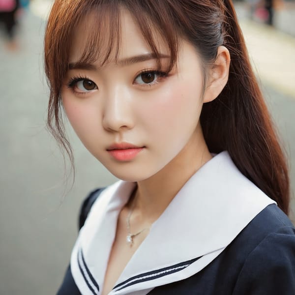 Tags: 21872187, SDXL
{"3": {"inputs": {"seed": 632306689881860, "steps": 64, "cfg": 5.88, "sampler_name": "dpmpp_2m", "scheduler": "karras", "denoise": 1.0, "model": ["27", 0], "positive": ["6", 0], "negative": ["7", 0], "latent_image": ["5", 0]}, "class_type": "KSampler"}, "4": {"inputs": {"ckpt_name": "juggernautxl.safetensors"}, "class_type": "CheckpointLoaderSimple"}, "5": {"inputs": {"width": 1024, "height": 1024, "batch_size": 1}, "class_type": "EmptyLatentImage"}, "6": {"inputs": {"text": "27 year old girl, (korean:0.98), (double eyelids:1.09), (blush:0.96), (detailed face:1.10), (idol:1.10), (cute:1.06), (eyelashes:0.96), (seductive pose:1.06), (pale skin:0.95), (temptress:1.03), (seductive facial expression:1.10), (slim:1.13), (beautiful eyes:1.00), (sexy lips:1.12), (in a seductive pose:1.03), (large perky breasts:1.10), (cleavage:1.11), (thigh gap:0.98), (school uniform:1.06), choker, busy street, (natural looking skin:1.08), (skin fuzz:1.08), (RAW:1.01), (portra:1.03), (candid cinema:1.02), (textured skin:1.08), (detailed skin:1.05), (film:1.07), (soft lighting:1.02)", "clip": ["27", 1]}, "class_type": "CLIPTextEncode"}, "7": {"inputs": {"text": "(distorted:1.11), (low resolution:1.06), (bad hands:1.07), (open mouth:1.11), (watermark:1.11), (twisted:1.11), (worst quality:1.07)", "clip": ["27", 1]}, "class_type": "CLIPTextEncode"}, "8": {"inputs": {"samples": ["3", 0], "vae": ["4", 2]}, "class_type": "VAEDecode"}, "25": {"inputs": {"lora_name": "nudify_xl.safetensors", "strength_model": 0.16, "strength_clip": 0.12, "model": ["4", 0], "clip": ["4", 1]}, "class_type": "LoraLoader"}, "26": {"inputs": {"lora_name": "shirtlift_SDXL_v2.safetensors", "strength_model": 0.04, "strength_clip": 0.14, "model": ["25", 0], "clip": ["25", 1]}, "class_type": "LoraLoader"}, "27": {"inputs": {"lora_name": "PerfectEyesXL.safetensors", "strength_model": 0.04, "strength_clip": 0.03, "model": ["26", 0], "clip": ["26", 1]}, "class_type": "LoraLoader"}, "30": {"inputs": {"model_name": "4x_NMKD-Superscale-SP_178000_G.pth"}, "class_type": "UpscaleModelLoader"}, "31": {"inputs": {"upscale_model": ["30", 0], "image": ["8", 0]}, "class_type": "ImageUpscaleWithModel"}, "32": {"inputs": {"upscale_method": "lanczos", "scale_by": 0.5, "image": ["31", 0]}, "class_type": "ImageScaleBy"}, "33": {"inputs": {"pixels": ["32", 0], "vae": ["4", 2]}, "class_type": "VAEEncode"}, "34": {"inputs": {"seed": 632306689881860, "steps": 64, "cfg": 5.88, "sampler_name": "dpmpp_2m", "scheduler": "karras", "denoise": 0.3, "model": ["27", 0], "positive": ["6", 0], "negative": ["7", 0], "latent_image": ["33", 0]}, "class_type": "KSampler"}, "36": {"inputs": {"samples": ["34", 0], "vae": ["4", 2]}, "class_type": "VAEDecode"}, "39": {"inputs": {"filename_prefix": "comfyapi-1713579441035", "images": ["36", 0]}, "class_type": "SaveImage"}}