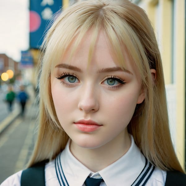 Tags: 21872187, SDXL
{"3": {"inputs": {"seed": 824232607158871, "steps": 64, "cfg": 7.81, "sampler_name": "dpmpp_2m", "scheduler": "karras", "denoise": 1.0, "model": ["27", 0], "positive": ["6", 0], "negative": ["7", 0], "latent_image": ["5", 0]}, "class_type": "KSampler"}, "4": {"inputs": {"ckpt_name": "juggernautxl.safetensors"}, "class_type": "CheckpointLoaderSimple"}, "5": {"inputs": {"width": 1024, "height": 1024, "batch_size": 1}, "class_type": "EmptyLatentImage"}, "6": {"inputs": {"text": "19 year old girl, (irish:0.98), (cute:0.99), (blush:0.96), (temptress:1.02), (pale skin:1.06), (seductive facial expression:1.00), (double eyelids:1.12), (seductive pose:1.02), (eyelashes:0.99), (idol:1.08), (slim:0.99), (detailed face:1.09), (beautiful eyes:1.08), (sexy lips:1.08), (in a seductive pose:1.11), (large perky breasts:1.01), (cleavage:1.05), (thigh gap:1.13), (school uniform:1.10), choker, busy street, (film:1.01), (natural looking skin:1.03), (candid cinema:1.00), (soft lighting:1.08), (portra:1.04), (textured skin:1.06), (detailed skin:1.07), (RAW:1.01), (skin fuzz:1.04)", "clip": ["27", 1]}, "class_type": "CLIPTextEncode"}, "7": {"inputs": {"text": "(twisted:1.13), (bad hands:1.12), (open mouth:1.09), (watermark:1.11), (distorted:1.09), (low resolution:1.14), (worst quality:1.07)", "clip": ["27", 1]}, "class_type": "CLIPTextEncode"}, "8": {"inputs": {"samples": ["3", 0], "vae": ["4", 2]}, "class_type": "VAEDecode"}, "25": {"inputs": {"lora_name": "nudify_xl.safetensors", "strength_model": 0.15, "strength_clip": 0.11, "model": ["4", 0], "clip": ["4", 1]}, "class_type": "LoraLoader"}, "26": {"inputs": {"lora_name": "shirtlift_SDXL_v2.safetensors", "strength_model": 0.06, "strength_clip": 0.0, "model": ["25", 0], "clip": ["25", 1]}, "class_type": "LoraLoader"}, "27": {"inputs": {"lora_name": "PerfectEyesXL.safetensors", "strength_model": 0.18, "strength_clip": 0.01, "model": ["26", 0], "clip": ["26", 1]}, "class_type": "LoraLoader"}, "30": {"inputs": {"model_name": "4x_NMKD-Superscale-SP_178000_G.pth"}, "class_type": "UpscaleModelLoader"}, "31": {"inputs": {"upscale_model": ["30", 0], "image": ["8", 0]}, "class_type": "ImageUpscaleWithModel"}, "32": {"inputs": {"upscale_method": "lanczos", "scale_by": 0.5, "image": ["31", 0]}, "class_type": "ImageScaleBy"}, "33": {"inputs": {"pixels": ["32", 0], "vae": ["4", 2]}, "class_type": "VAEEncode"}, "34": {"inputs": {"seed": 824232607158871, "steps": 64, "cfg": 7.81, "sampler_name": "dpmpp_2m", "scheduler": "karras", "denoise": 0.3, "model": ["27", 0], "positive": ["6", 0], "negative": ["7", 0], "latent_image": ["33", 0]}, "class_type": "KSampler"}, "36": {"inputs": {"samples": ["34", 0], "vae": ["4", 2]}, "class_type": "VAEDecode"}, "39": {"inputs": {"filename_prefix": "comfyapi-1716398061159", "images": ["36", 0]}, "class_type": "SaveImage"}}