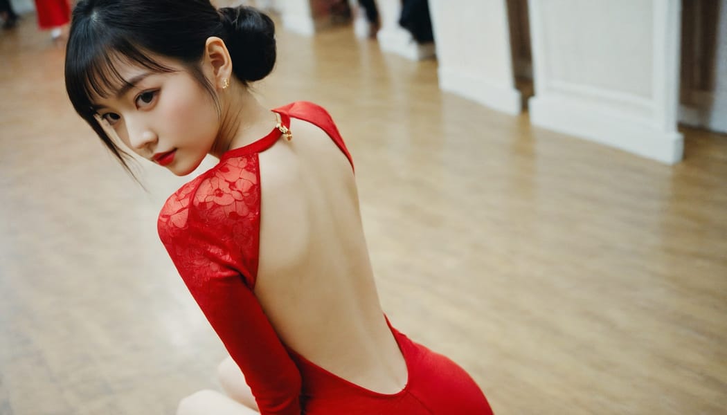 Tags: 21872187, SDXL
{"3": {"inputs": {"seed": 973485890144877, "steps": 32, "cfg": 5.18, "sampler_name": "dpmpp_2m", "scheduler": "karras", "denoise": 1.0, "model": ["27", 0], "positive": ["6", 0], "negative": ["7", 0], "latent_image": ["5", 0]}, "class_type": "KSampler"}, "4": {"inputs": {"ckpt_name": "helloworldxl.safetensors"}, "class_type": "CheckpointLoaderSimple"}, "5": {"inputs": {"width": 1344, "height": 768, "batch_size": 1}, "class_type": "EmptyLatentImage"}, "6": {"inputs": {"text": "24 year old girl, (chinese:1.07), (russian:1.07), (temptress:1.08), (beautiful eyes:1.00), (eyelashes:0.97), (slim:1.01), (sexy lips:0.96), (blush:1.03), (double eyelids:1.05), (seductive pose:1.14), (cute:1.05), (perky ass:1.12), (exposed ass:1.01), (looking back:1.13), (sexy ass:1.11), (thigh gap:1.01), (wearing a low-cut red dress:1.13) at a ballroom, (natural looking skin:1.03), (film:1.09), (soft lighting:1.08), (candid cinema:1.08), (textured skin:1.06), (portra:1.00), (skin fuzz:1.04), (detailed skin:1.01), (RAW:1.08)", "clip": ["27", 1]}, "class_type": "CLIPTextEncode"}, "7": {"inputs": {"text": "(bad hands:1.05), (distorted:1.11), (open mouth:1.13), (worst quality:1.11), (watermark:1.08), (low resolution:1.06), (twisted:1.07)", "clip": ["27", 1]}, "class_type": "CLIPTextEncode"}, "8": {"inputs": {"samples": ["3", 0], "vae": ["4", 2]}, "class_type": "VAEDecode"}, "25": {"inputs": {"lora_name": "nudify_xl.safetensors", "strength_model": 0.13, "strength_clip": 0.37, "model": ["4", 0], "clip": ["4", 1]}, "class_type": "LoraLoader"}, "26": {"inputs": {"lora_name": "shirtlift_SDXL_v2.safetensors", "strength_model": 0.12, "strength_clip": 0.01, "model": ["25", 0], "clip": ["25", 1]}, "class_type": "LoraLoader"}, "27": {"inputs": {"lora_name": "PerfectEyesXL.safetensors", "strength_model": 0.05, "strength_clip": 0.04, "model": ["26", 0], "clip": ["26", 1]}, "class_type": "LoraLoader"}, "30": {"inputs": {"model_name": "4x_NMKD-Superscale-SP_178000_G.pth"}, "class_type": "UpscaleModelLoader"}, "31": {"inputs": {"upscale_model": ["30", 0], "image": ["8", 0]}, "class_type": "ImageUpscaleWithModel"}, "32": {"inputs": {"upscale_method": "lanczos", "scale_by": 0.5, "image": ["31", 0]}, "class_type": "ImageScaleBy"}, "33": {"inputs": {"pixels": ["32", 0], "vae": ["4", 2]}, "class_type": "VAEEncode"}, "34": {"inputs": {"seed": 973485890144877, "steps": 32, "cfg": 5.18, "sampler_name": "dpmpp_2m", "scheduler": "karras", "denoise": 0.3, "model": ["27", 0], "positive": ["6", 0], "negative": ["7", 0], "latent_image": ["33", 0]}, "class_type": "KSampler"}, "36": {"inputs": {"samples": ["34", 0], "vae": ["4", 2]}, "class_type": "VAEDecode"}, "39": {"inputs": {"filename_prefix": "comfyapi-1714059993208", "images": ["36", 0]}, "class_type": "SaveImage"}}