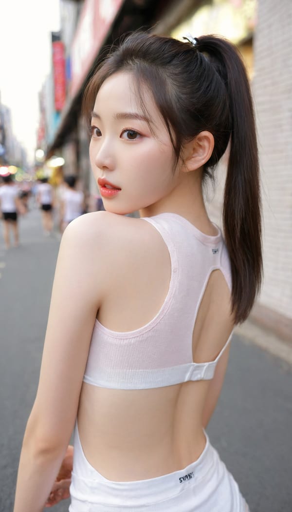 Tags: 21872187, SDXL
{"3": {"inputs": {"seed": 308067552904288, "steps": 32, "cfg": 7.51, "sampler_name": "dpmpp_2m", "scheduler": "karras", "denoise": 1.0, "model": ["27", 0], "positive": ["6", 0], "negative": ["7", 0], "latent_image": ["5", 0]}, "class_type": "KSampler"}, "4": {"inputs": {"ckpt_name": "leosamsHelloworldSDXL_helloworldSDXL32DPO.safetensors"}, "class_type": "CheckpointLoaderSimple"}, "5": {"inputs": {"width": 768, "height": 1344, "batch_size": 1}, "class_type": "EmptyLatentImage"}, "6": {"inputs": {"text": "22 year old girl, (korean:1.14), (beautiful eyes:0.96), (pale skin:1.08), (slim:1.11), (detailed face:0.96), (idol:1.11), (eyelashes:1.04), (cute:1.13), (double eyelids:1.07), (blush:1.11), (temptress:1.05), (sexy lips:1.06), (seductive facial expression:0.96), (perky ass:0.98), (exposed ass:1.06), (looking back:0.96), (sexy ass:0.98), (thigh gap:1.02), (white tanktop:0.97), busy street, (soft lighting:1.06), (RAW:1.03), (candid cinema:1.03), (textured skin:1.02), (natural looking skin:1.00), (film:1.01), (portra:1.02), (skin fuzz:1.02), (detailed skin:1.00)", "clip": ["27", 1]}, "class_type": "CLIPTextEncode"}, "7": {"inputs": {"text": "(low resolution:1.14), (twisted:1.12), (distorted:1.08), (watermark:1.09), (worst quality:1.12), (bad hands:1.14)", "clip": ["27", 1]}, "class_type": "CLIPTextEncode"}, "8": {"inputs": {"samples": ["3", 0], "vae": ["4", 2]}, "class_type": "VAEDecode"}, "25": {"inputs": {"lora_name": "nudify_xl.safetensors", "strength_model": 0.35, "strength_clip": 0.16, "model": ["4", 0], "clip": ["4", 1]}, "class_type": "LoraLoader"}, "26": {"inputs": {"lora_name": "shirtlift_SDXL_v2.safetensors", "strength_model": 0.17, "strength_clip": 0.07, "model": ["25", 0], "clip": ["25", 1]}, "class_type": "LoraLoader"}, "27": {"inputs": {"lora_name": "PerfectEyesXL.safetensors", "strength_model": 0.06, "strength_clip": 0.01, "model": ["26", 0], "clip": ["26", 1]}, "class_type": "LoraLoader"}, "30": {"inputs": {"model_name": "4x_NMKD-Superscale-SP_178000_G.pth"}, "class_type": "UpscaleModelLoader"}, "31": {"inputs": {"upscale_model": ["30", 0], "image": ["8", 0]}, "class_type": "ImageUpscaleWithModel"}, "32": {"inputs": {"upscale_method": "lanczos", "scale_by": 0.5, "image": ["31", 0]}, "class_type": "ImageScaleBy"}, "33": {"inputs": {"pixels": ["32", 0], "vae": ["4", 2]}, "class_type": "VAEEncode"}, "34": {"inputs": {"seed": 308067552904288, "steps": 32, "cfg": 7.51, "sampler_name": "dpmpp_2m", "scheduler": "karras", "denoise": 0.3, "model": ["27", 0], "positive": ["6", 0], "negative": ["7", 0], "latent_image": ["33", 0]}, "class_type": "KSampler"}, "36": {"inputs": {"samples": ["34", 0], "vae": ["4", 2]}, "class_type": "VAEDecode"}, "39": {"inputs": {"filename_prefix": "comfyapi-1707609523586", "images": ["36", 0]}, "class_type": "SaveImage"}}