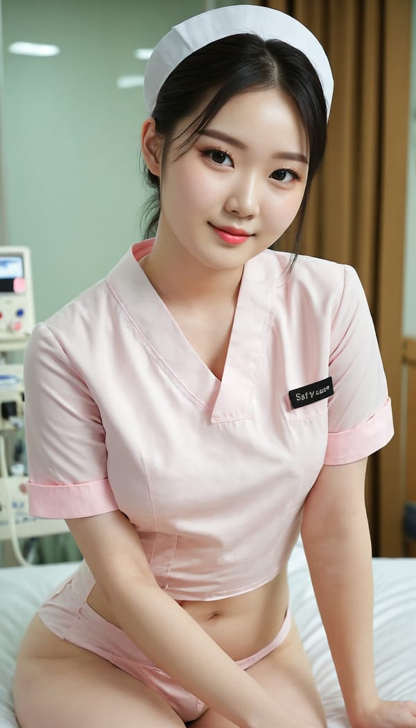 Tags: 21872187, SDXL
{"3": {"inputs": {"seed": 369000290889950, "steps": 64, "cfg": 6.8, "sampler_name": "dpmpp_2m", "scheduler": "karras", "denoise": 1.0, "model": ["27", 0], "positive": ["6", 0], "negative": ["7", 0], "latent_image": ["5", 0]}, "class_type": "KSampler"}, "4": {"inputs": {"ckpt_name": "juggernautXL_v8Rundiffusion.safetensors"}, "class_type": "CheckpointLoaderSimple"}, "5": {"inputs": {"width": 768, "height": 1344, "batch_size": 1}, "class_type": "EmptyLatentImage"}, "6": {"inputs": {"text": "21 year old girl, (korean:0.96), (irish:0.98), (taiwanese:0.99), (double eyelids:0.98), (blush:1.11), (eyelashes:0.95), (seductive facial expression:0.95), (detailed face:0.95), (cute:1.10), (pale skin:1.10), (seductive pose:1.03), (sexy lips:1.03), (idol:1.03), (slim:1.05), (temptress:1.10), (perky ass:0.98), (exposed ass:1.04), (looking back:1.11), (sexy ass:1.11), (thigh gap:1.00), (nurse in uniform:1.07) working in a hospital ward, (film:1.05), (soft lighting:1.01), (natural looking skin:1.08), (portra:1.03), (detailed skin:1.04), (RAW:1.01), (skin fuzz:1.09), (candid cinema:1.07), (textured skin:1.04)", "clip": ["27", 1]}, "class_type": "CLIPTextEncode"}, "7": {"inputs": {"text": "(bad hands:1.09), (watermark:1.08), (low resolution:1.10), (twisted:1.12), (open mouth:1.13), (worst quality:1.09), (distorted:1.07)", "clip": ["27", 1]}, "class_type": "CLIPTextEncode"}, "8": {"inputs": {"samples": ["3", 0], "vae": ["4", 2]}, "class_type": "VAEDecode"}, "25": {"inputs": {"lora_name": "nudify_xl.safetensors", "strength_model": 0.06, "strength_clip": 0.32, "model": ["4", 0], "clip": ["4", 1]}, "class_type": "LoraLoader"}, "26": {"inputs": {"lora_name": "shirtlift_SDXL_v2.safetensors", "strength_model": 0.18, "strength_clip": 0.06, "model": ["25", 0], "clip": ["25", 1]}, "class_type": "LoraLoader"}, "27": {"inputs": {"lora_name": "PerfectEyesXL.safetensors", "strength_model": 0.0, "strength_clip": 0.19, "model": ["26", 0], "clip": ["26", 1]}, "class_type": "LoraLoader"}, "30": {"inputs": {"model_name": "4x_NMKD-Superscale-SP_178000_G.pth"}, "class_type": "UpscaleModelLoader"}, "31": {"inputs": {"upscale_model": ["30", 0], "image": ["8", 0]}, "class_type": "ImageUpscaleWithModel"}, "32": {"inputs": {"upscale_method": "lanczos", "scale_by": 0.5, "image": ["31", 0]}, "class_type": "ImageScaleBy"}, "33": {"inputs": {"pixels": ["32", 0], "vae": ["4", 2]}, "class_type": "VAEEncode"}, "34": {"inputs": {"seed": 369000290889950, "steps": 64, "cfg": 6.8, "sampler_name": "dpmpp_2m", "scheduler": "karras", "denoise": 0.3, "model": ["27", 0], "positive": ["6", 0], "negative": ["7", 0], "latent_image": ["33", 0]}, "class_type": "KSampler"}, "36": {"inputs": {"samples": ["34", 0], "vae": ["4", 2]}, "class_type": "VAEDecode"}, "39": {"inputs": {"filename_prefix": "comfyapi-1707884530967", "images": ["36", 0]}, "class_type": "SaveImage"}}