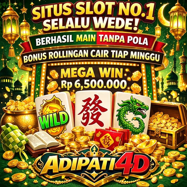 Tags: ADIPATI4D situs slot gacor no 1 selalu wede dengan mega win hingga 6.5 juta dan bonus rollingan mingguan
