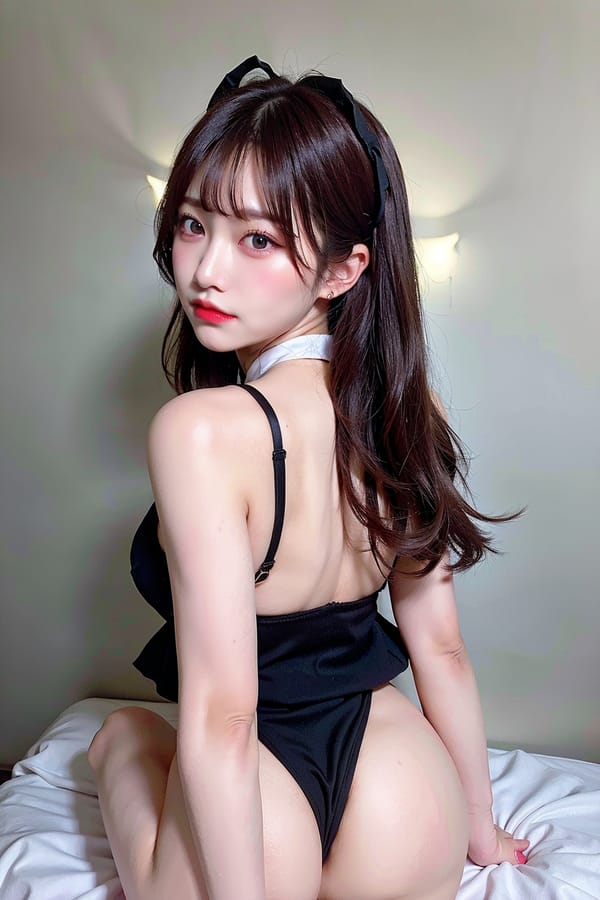 Tags: 21872187
<lora:JapaneseDollLikeness_v15:0.64>, <lora:koreanDollLikeness:0.38>, <lora:taiwanDollLikeness_v20:0.37>, <lora:YaeMiko_Test:0.32>, maid cafe, stockings, (maid costume:0.92), choker, bowtie, headband, (pleated skirt:0.93), (on all fours:0.92), spreading ass cheeks, (from behind:1.06), <lora:fixStandingDoggyStyle:0.33>, backboob, <lora:Addams:0.35>, extremely detailed eyes, extremely detailed face, cute, (photorealistic:1.17), sexy lips, double eyelids, eyelashes, pale skin, textured skin, 4K, RAW, sharp, blush, (stunningly attractive:0.98)
Negative prompt: drawings, anime, ugly, (low quality:2.09), (worst quality:2.03)
Steps: 32, Sampler: DPM++ 2M Karras, CFG scale: 5.15, Seed: 3149303899, Size: 512x768, Model hash: fc2511737a, Model: chilloutmix_NiPrunedFp32Fix, Seed resize from: -1x-1, Denoising strength: 0.5, Version: v1.2.1, Hires upscale: 2.0, Hires steps: 48, Hires upscaler: ESRGAN_4x