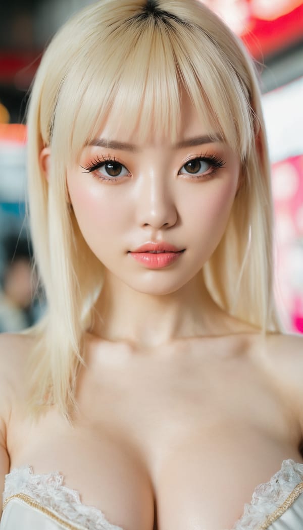 Tags: 21872187, SDXL
{"3": {"inputs": {"seed": 261464395696398, "steps": 64, "cfg": 5.98, "sampler_name": "dpmpp_2m", "scheduler": "karras", "denoise": 1.0, "model": ["27", 0], "positive": ["6", 0], "negative": ["7", 0], "latent_image": ["5", 0]}, "class_type": "KSampler"}, "4": {"inputs": {"ckpt_name": "juggernautxl.safetensors"}, "class_type": "CheckpointLoaderSimple"}, "5": {"inputs": {"width": 768, "height": 1344, "batch_size": 1}, "class_type": "EmptyLatentImage"}, "6": {"inputs": {"text": "28 year old girl, (chinese:1.08), (irish:0.99), (ukrainian:0.95), (russian:1.01), (slim:1.14), (idol:1.01), (sexy lips:1.14), (detailed face:1.12), (beautiful eyes:1.08), (seductive pose:0.98), (eyelashes:1.05), (double eyelids:1.01), (pale skin:1.05), (seductive facial expression:1.00), (cute:1.08), (blush:1.00), (on all fours:1.13), (spreading ass cheeks:1.10), (from behind:1.14), (backboob:1.02), (in a cosplay:0.96) at comiket posing for camera, (candid cinema:1.04), (portra:1.07), (textured skin:1.05), (soft lighting:1.00), (natural looking skin:1.03), (RAW:1.06), (film:1.01), (skin fuzz:1.09)", "clip": ["27", 1]}, "class_type": "CLIPTextEncode"}, "7": {"inputs": {"text": "(watermark:1.11), (low resolution:1.06), (worst quality:1.05), (open mouth:1.13), (distorted:1.08), (bad hands:1.11), (twisted:1.09)", "clip": ["27", 1]}, "class_type": "CLIPTextEncode"}, "8": {"inputs": {"samples": ["3", 0], "vae": ["4", 2]}, "class_type": "VAEDecode"}, "25": {"inputs": {"lora_name": "nudify_xl.safetensors", "strength_model": 0.15, "strength_clip": 0.02, "model": ["4", 0], "clip": ["4", 1]}, "class_type": "LoraLoader"}, "26": {"inputs": {"lora_name": "shirtlift_SDXL_v2.safetensors", "strength_model": 0.13, "strength_clip": 0.06, "model": ["25", 0], "clip": ["25", 1]}, "class_type": "LoraLoader"}, "27": {"inputs": {"lora_name": "PerfectEyesXL.safetensors", "strength_model": 0.13, "strength_clip": 0.12, "model": ["26", 0], "clip": ["26", 1]}, "class_type": "LoraLoader"}, "30": {"inputs": {"model_name": "4x_NMKD-Superscale-SP_178000_G.pth"}, "class_type": "UpscaleModelLoader"}, "31": {"inputs": {"upscale_model": ["30", 0], "image": ["8", 0]}, "class_type": "ImageUpscaleWithModel"}, "32": {"inputs": {"upscale_method": "lanczos", "scale_by": 0.5, "image": ["31", 0]}, "class_type": "ImageScaleBy"}, "33": {"inputs": {"pixels": ["32", 0], "vae": ["4", 2]}, "class_type": "VAEEncode"}, "34": {"inputs": {"seed": 261464395696398, "steps": 64, "cfg": 5.98, "sampler_name": "dpmpp_2m", "scheduler": "karras", "denoise": 0.3, "model": ["27", 0], "positive": ["6", 0], "negative": ["7", 0], "latent_image": ["33", 0]}, "class_type": "KSampler"}, "36": {"inputs": {"samples": ["34", 0], "vae": ["4", 2]}, "class_type": "VAEDecode"}, "39": {"inputs": {"filename_prefix": "comfyapi-1733801083199", "images": ["36", 0]}, "class_type": "SaveImage"}}