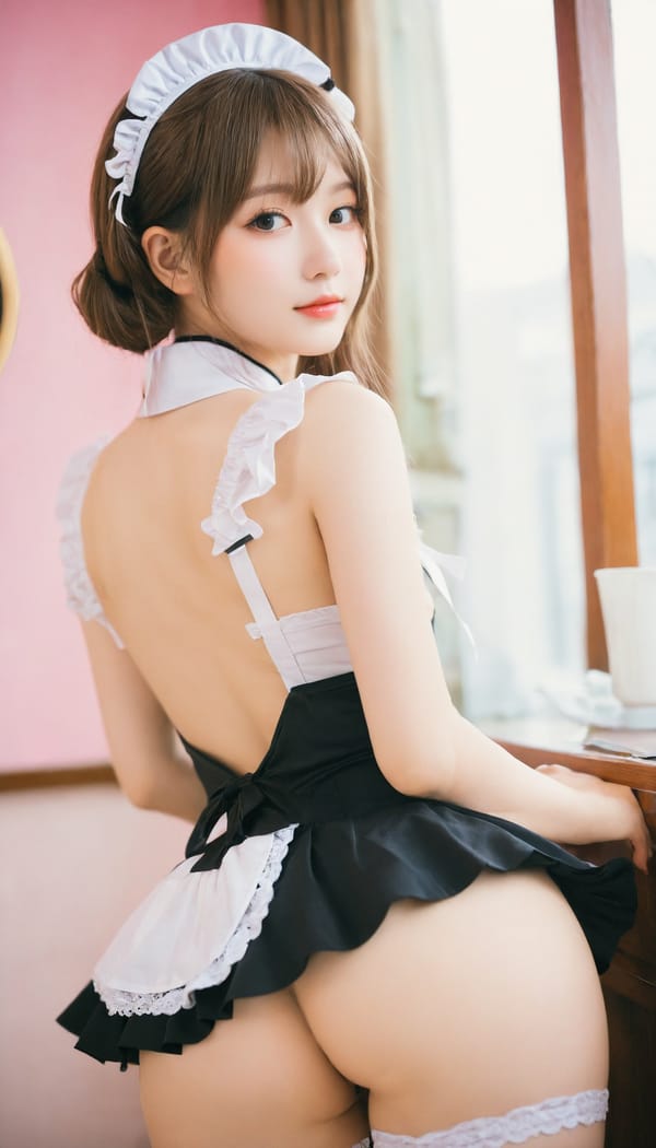 Tags: 21872187, SDXL
{"3": {"inputs": {"seed": 706671702216125, "steps": 64, "cfg": 5.43, "sampler_name": "dpmpp_2m", "scheduler": "karras", "denoise": 1.0, "model": ["27", 0], "positive": ["6", 0], "negative": ["7", 0], "latent_image": ["5", 0]}, "class_type": "KSampler"}, "4": {"inputs": {"ckpt_name": "helloworldxl.safetensors"}, "class_type": "CheckpointLoaderSimple"}, "5": {"inputs": {"width": 768, "height": 1344, "batch_size": 1}, "class_type": "EmptyLatentImage"}, "6": {"inputs": {"text": "19 year old girl, (sexy lips:1.04), (pale skin:1.08), (cute:1.04), (blush:1.12), (double eyelids:1.13), (slim:1.11), (detailed face:1.09), (seductive facial expression:0.95), (beautiful eyes:1.07), (seductive pose:1.03), (idol:0.95), (temptress:1.04), (perky ass:1.04), (exposed ass:1.05), (looking back:1.14), (sexy ass:1.05), (thigh gap:1.14), in a (skimpy maid costume:1.09) working at a maid cafe, choker, bowtie, headband, pleated skirt, (detailed skin:1.09), (soft lighting:1.07), (textured skin:1.09), (film:1.02), (skin fuzz:1.00), (candid cinema:1.01), (portra:1.00), (natural looking skin:1.06), (RAW:1.01)", "clip": ["27", 1]}, "class_type": "CLIPTextEncode"}, "7": {"inputs": {"text": "(twisted:1.12), (distorted:1.12), (open mouth:1.08), (bad hands:1.07), (watermark:1.12), (low resolution:1.14)", "clip": ["27", 1]}, "class_type": "CLIPTextEncode"}, "8": {"inputs": {"samples": ["3", 0], "vae": ["4", 2]}, "class_type": "VAEDecode"}, "25": {"inputs": {"lora_name": "nudify_xl.safetensors", "strength_model": 0.01, "strength_clip": 0.27, "model": ["4", 0], "clip": ["4", 1]}, "class_type": "LoraLoader"}, "26": {"inputs": {"lora_name": "shirtlift_SDXL_v2.safetensors", "strength_model": 0.16, "strength_clip": 0.04, "model": ["25", 0], "clip": ["25", 1]}, "class_type": "LoraLoader"}, "27": {"inputs": {"lora_name": "PerfectEyesXL.safetensors", "strength_model": 0.03, "strength_clip": 0.1, "model": ["26", 0], "clip": ["26", 1]}, "class_type": "LoraLoader"}, "30": {"inputs": {"model_name": "4x_NMKD-Superscale-SP_178000_G.pth"}, "class_type": "UpscaleModelLoader"}, "31": {"inputs": {"upscale_model": ["30", 0], "image": ["8", 0]}, "class_type": "ImageUpscaleWithModel"}, "32": {"inputs": {"upscale_method": "lanczos", "scale_by": 0.5, "image": ["31", 0]}, "class_type": "ImageScaleBy"}, "33": {"inputs": {"pixels": ["32", 0], "vae": ["4", 2]}, "class_type": "VAEEncode"}, "34": {"inputs": {"seed": 706671702216125, "steps": 64, "cfg": 5.43, "sampler_name": "dpmpp_2m", "scheduler": "karras", "denoise": 0.3, "model": ["27", 0], "positive": ["6", 0], "negative": ["7", 0], "latent_image": ["33", 0]}, "class_type": "KSampler"}, "36": {"inputs": {"samples": ["34", 0], "vae": ["4", 2]}, "class_type": "VAEDecode"}, "39": {"inputs": {"filename_prefix": "comfyapi-1734241259219", "images": ["36", 0]}, "class_type": "SaveImage"}}