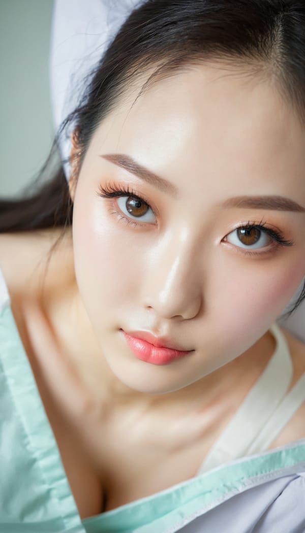 Tags: 21872187, SDXL
{"3": {"inputs": {"seed": 978324237219771, "steps": 32, "cfg": 5.64, "sampler_name": "dpmpp_2m", "scheduler": "karras", "denoise": 1.0, "model": ["27", 0], "positive": ["6", 0], "negative": ["7", 0], "latent_image": ["5", 0]}, "class_type": "KSampler"}, "4": {"inputs": {"ckpt_name": "juggernautxl.safetensors"}, "class_type": "CheckpointLoaderSimple"}, "5": {"inputs": {"width": 768, "height": 1344, "batch_size": 1}, "class_type": "EmptyLatentImage"}, "6": {"inputs": {"text": "23 year old girl, (chinese:1.00), (beautiful eyes:1.14), (cute:1.08), (sexy lips:0.98), (slim:1.14), (pale skin:1.11), (seductive facial expression:0.95), (detailed face:0.95), (eyelashes:0.99), (seductive pose:1.04), (temptress:1.08), (idol:1.14), (double eyelids:0.95), (blush:1.08), (in a seductive pose:1.06), (large perky breasts:1.01), (cleavage:1.11), (thigh gap:0.96), (nurse in uniform:1.03) working in a hospital ward, (skin fuzz:1.06), (textured skin:1.06), (detailed skin:1.00), (RAW:1.03), (portra:1.08), (soft lighting:1.00), (natural looking skin:1.06), (film:1.07), (candid cinema:1.00)", "clip": ["27", 1]}, "class_type": "CLIPTextEncode"}, "7": {"inputs": {"text": "(watermark:1.12), (low resolution:1.07), (open mouth:1.12), (distorted:1.11), (bad hands:1.10), (twisted:1.09), (worst quality:1.08)", "clip": ["27", 1]}, "class_type": "CLIPTextEncode"}, "8": {"inputs": {"samples": ["3", 0], "vae": ["4", 2]}, "class_type": "VAEDecode"}, "25": {"inputs": {"lora_name": "nudify_xl.safetensors", "strength_model": 0.11, "strength_clip": 0.38, "model": ["4", 0], "clip": ["4", 1]}, "class_type": "LoraLoader"}, "26": {"inputs": {"lora_name": "shirtlift_SDXL_v2.safetensors", "strength_model": 0.0, "strength_clip": 0.03, "model": ["25", 0], "clip": ["25", 1]}, "class_type": "LoraLoader"}, "27": {"inputs": {"lora_name": "PerfectEyesXL.safetensors", "strength_model": 0.09, "strength_clip": 0.06, "model": ["26", 0], "clip": ["26", 1]}, "class_type": "LoraLoader"}, "30": {"inputs": {"model_name": "4x_NMKD-Superscale-SP_178000_G.pth"}, "class_type": "UpscaleModelLoader"}, "31": {"inputs": {"upscale_model": ["30", 0], "image": ["8", 0]}, "class_type": "ImageUpscaleWithModel"}, "32": {"inputs": {"upscale_method": "lanczos", "scale_by": 0.5, "image": ["31", 0]}, "class_type": "ImageScaleBy"}, "33": {"inputs": {"pixels": ["32", 0], "vae": ["4", 2]}, "class_type": "VAEEncode"}, "34": {"inputs": {"seed": 978324237219771, "steps": 32, "cfg": 5.64, "sampler_name": "dpmpp_2m", "scheduler": "karras", "denoise": 0.3, "model": ["27", 0], "positive": ["6", 0], "negative": ["7", 0], "latent_image": ["33", 0]}, "class_type": "KSampler"}, "36": {"inputs": {"samples": ["34", 0], "vae": ["4", 2]}, "class_type": "VAEDecode"}, "39": {"inputs": {"filename_prefix": "comfyapi-1715850514961", "images": ["36", 0]}, "class_type": "SaveImage"}}