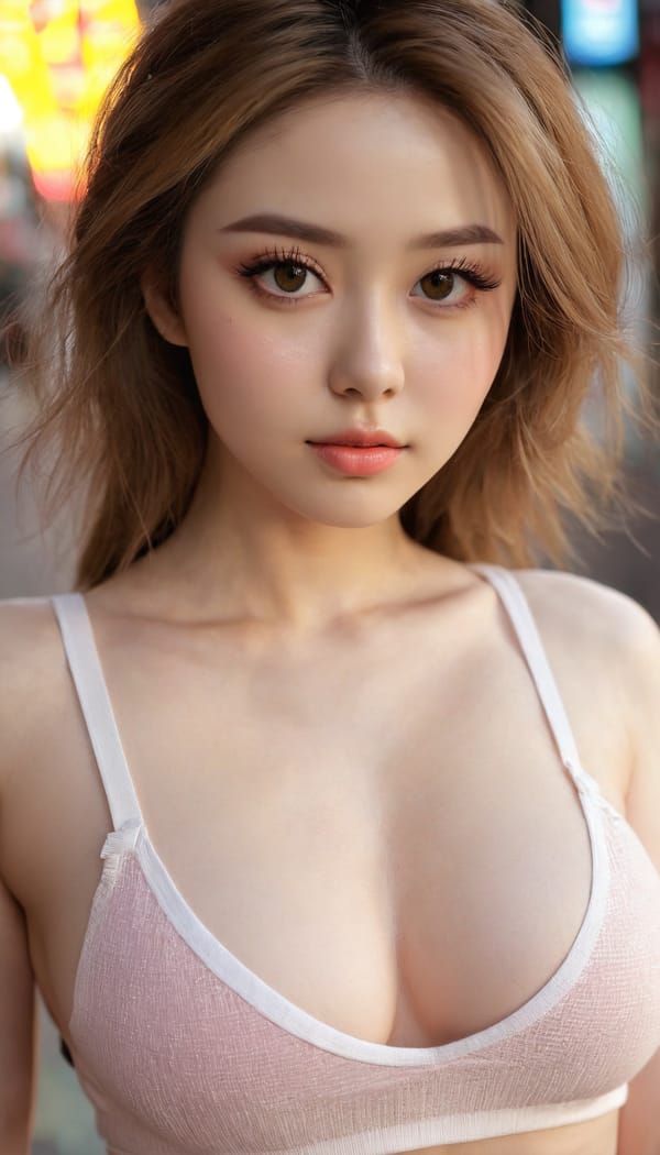 Tags: 21872187, SDXL
{"3": {"inputs": {"seed": 572069328544895, "steps": 32, "cfg": 6.25, "sampler_name": "dpmpp_2m", "scheduler": "karras", "denoise": 1.0, "model": ["27", 0], "positive": ["6", 0], "negative": ["7", 0], "latent_image": ["5", 0]}, "class_type": "KSampler"}, "4": {"inputs": {"ckpt_name": "juggernautxl.safetensors"}, "class_type": "CheckpointLoaderSimple"}, "5": {"inputs": {"width": 768, "height": 1344, "batch_size": 1}, "class_type": "EmptyLatentImage"}, "6": {"inputs": {"text": "26 year old girl, (seductive pose:0.99), (eyelashes:0.95), (slim:1.00), (double eyelids:1.06), (sexy lips:1.04), (beautiful eyes:1.03), (blush:1.06), (idol:1.08), (temptress:0.96), (seductive facial expression:1.14), (pale skin:1.13), (cute:1.13), (detailed face:0.99), (in a seductive pose:1.13), (large perky breasts:1.00), (cleavage:1.07), (thigh gap:0.99), (white tanktop:1.06), busy street, (soft lighting:1.06), (film:1.00), (skin fuzz:1.06), (natural looking skin:1.00), (RAW:1.01), (candid cinema:1.02), (textured skin:1.00), (detailed skin:1.04)", "clip": ["27", 1]}, "class_type": "CLIPTextEncode"}, "7": {"inputs": {"text": "(bad hands:1.11), (low resolution:1.13), (worst quality:1.13), (twisted:1.10), (distorted:1.06), (watermark:1.13), (open mouth:1.08)", "clip": ["27", 1]}, "class_type": "CLIPTextEncode"}, "8": {"inputs": {"samples": ["3", 0], "vae": ["4", 2]}, "class_type": "VAEDecode"}, "25": {"inputs": {"lora_name": "nudify_xl.safetensors", "strength_model": 0.35, "strength_clip": 0.26, "model": ["4", 0], "clip": ["4", 1]}, "class_type": "LoraLoader"}, "26": {"inputs": {"lora_name": "shirtlift_SDXL_v2.safetensors", "strength_model": 0.07, "strength_clip": 0.1, "model": ["25", 0], "clip": ["25", 1]}, "class_type": "LoraLoader"}, "27": {"inputs": {"lora_name": "PerfectEyesXL.safetensors", "strength_model": 0.14, "strength_clip": 0.14, "model": ["26", 0], "clip": ["26", 1]}, "class_type": "LoraLoader"}, "30": {"inputs": {"model_name": "4x_NMKD-Superscale-SP_178000_G.pth"}, "class_type": "UpscaleModelLoader"}, "31": {"inputs": {"upscale_model": ["30", 0], "image": ["8", 0]}, "class_type": "ImageUpscaleWithModel"}, "32": {"inputs": {"upscale_method": "lanczos", "scale_by": 0.5, "image": ["31", 0]}, "class_type": "ImageScaleBy"}, "33": {"inputs": {"pixels": ["32", 0], "vae": ["4", 2]}, "class_type": "VAEEncode"}, "34": {"inputs": {"seed": 572069328544895, "steps": 32, "cfg": 6.25, "sampler_name": "dpmpp_2m", "scheduler": "karras", "denoise": 0.3, "model": ["27", 0], "positive": ["6", 0], "negative": ["7", 0], "latent_image": ["33", 0]}, "class_type": "KSampler"}, "36": {"inputs": {"samples": ["34", 0], "vae": ["4", 2]}, "class_type": "VAEDecode"}, "39": {"inputs": {"filename_prefix": "comfyapi-1727896733841", "images": ["36", 0]}, "class_type": "SaveImage"}}