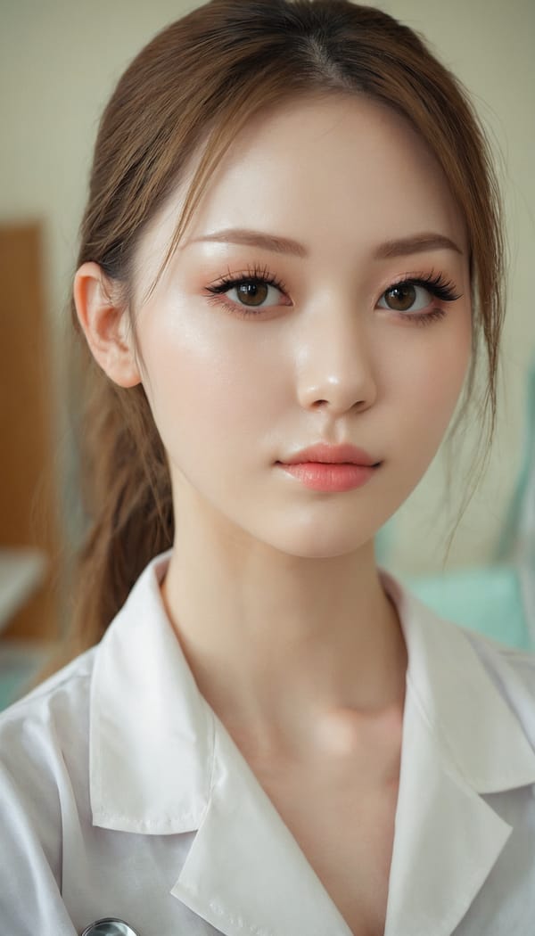 Tags: 21872187, SDXL
{"3": {"inputs": {"seed": 750554894637926, "steps": 64, "cfg": 5.6, "sampler_name": "dpmpp_2m", "scheduler": "karras", "denoise": 1.0, "model": ["27", 0], "positive": ["6", 0], "negative": ["7", 0], "latent_image": ["5", 0]}, "class_type": "KSampler"}, "4": {"inputs": {"ckpt_name": "juggernautxl.safetensors"}, "class_type": "CheckpointLoaderSimple"}, "5": {"inputs": {"width": 768, "height": 1344, "batch_size": 1}, "class_type": "EmptyLatentImage"}, "6": {"inputs": {"text": "27 year old girl, (eyelashes:1.07), (seductive pose:1.00), (beautiful eyes:0.96), (detailed face:0.95), (slim:1.10), (idol:1.06), (pale skin:1.05), (double eyelids:1.09), (temptress:0.99), (sexy lips:0.99), (seductive facial expression:1.03), (blush:1.10), (cute:1.02), (in a seductive pose:1.11), (large perky breasts:1.14), (cleavage:0.97), (thigh gap:1.05), (nurse in uniform:1.14) working in a hospital ward, (detailed skin:1.08), (film:1.08), (portra:1.09), (RAW:1.04), (soft lighting:1.03), (natural looking skin:1.03), (textured skin:1.00), (candid cinema:1.02), (skin fuzz:1.05)", "clip": ["27", 1]}, "class_type": "CLIPTextEncode"}, "7": {"inputs": {"text": "(open mouth:1.06), (watermark:1.05), (twisted:1.07), (distorted:1.05), (worst quality:1.08), (low resolution:1.05), (bad hands:1.08)", "clip": ["27", 1]}, "class_type": "CLIPTextEncode"}, "8": {"inputs": {"samples": ["3", 0], "vae": ["4", 2]}, "class_type": "VAEDecode"}, "25": {"inputs": {"lora_name": "nudify_xl.safetensors", "strength_model": 0.1, "strength_clip": 0.0, "model": ["4", 0], "clip": ["4", 1]}, "class_type": "LoraLoader"}, "26": {"inputs": {"lora_name": "shirtlift_SDXL_v2.safetensors", "strength_model": 0.0, "strength_clip": 0.08, "model": ["25", 0], "clip": ["25", 1]}, "class_type": "LoraLoader"}, "27": {"inputs": {"lora_name": "PerfectEyesXL.safetensors", "strength_model": 0.06, "strength_clip": 0.11, "model": ["26", 0], "clip": ["26", 1]}, "class_type": "LoraLoader"}, "30": {"inputs": {"model_name": "4x_NMKD-Superscale-SP_178000_G.pth"}, "class_type": "UpscaleModelLoader"}, "31": {"inputs": {"upscale_model": ["30", 0], "image": ["8", 0]}, "class_type": "ImageUpscaleWithModel"}, "32": {"inputs": {"upscale_method": "lanczos", "scale_by": 0.5, "image": ["31", 0]}, "class_type": "ImageScaleBy"}, "33": {"inputs": {"pixels": ["32", 0], "vae": ["4", 2]}, "class_type": "VAEEncode"}, "34": {"inputs": {"seed": 750554894637926, "steps": 64, "cfg": 5.6, "sampler_name": "dpmpp_2m", "scheduler": "karras", "denoise": 0.3, "model": ["27", 0], "positive": ["6", 0], "negative": ["7", 0], "latent_image": ["33", 0]}, "class_type": "KSampler"}, "36": {"inputs": {"samples": ["34", 0], "vae": ["4", 2]}, "class_type": "VAEDecode"}, "39": {"inputs": {"filename_prefix": "comfyapi-1731247637390", "images": ["36", 0]}, "class_type": "SaveImage"}}