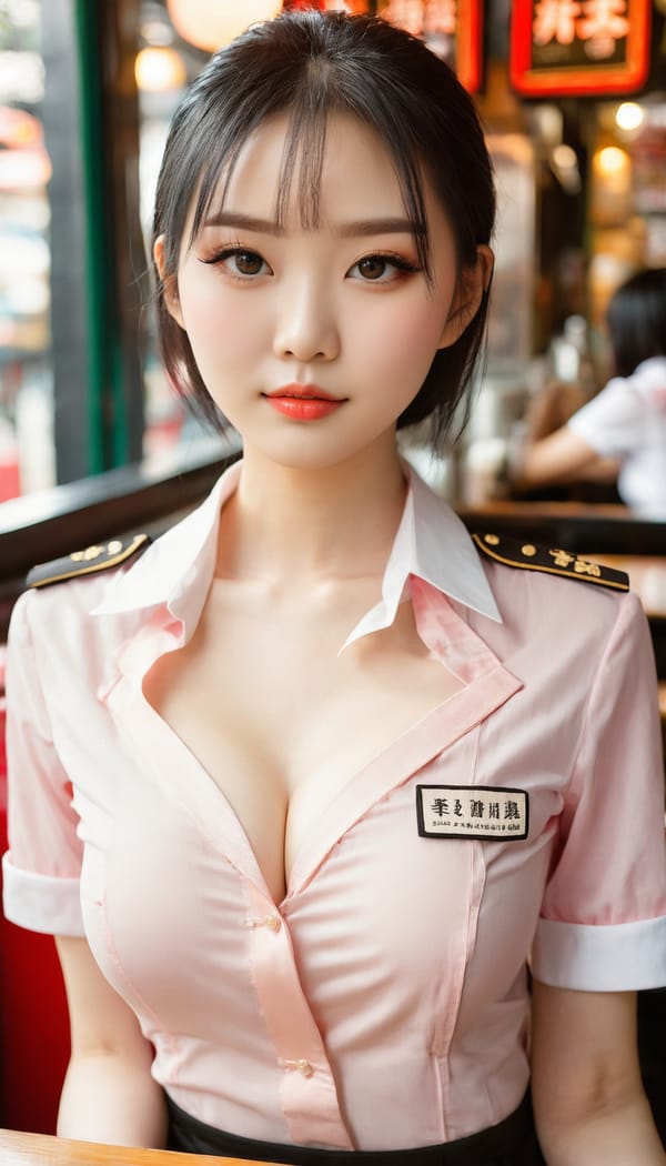 Tags: 21872187, SDXL
{"3": {"inputs": {"seed": 968463760927331, "steps": 32, "cfg": 7.88, "sampler_name": "dpmpp_2m", "scheduler": "karras", "denoise": 1.0, "model": ["27", 0], "positive": ["6", 0], "negative": ["7", 0], "latent_image": ["5", 0]}, "class_type": "KSampler"}, "4": {"inputs": {"ckpt_name": "juggernautxl.safetensors"}, "class_type": "CheckpointLoaderSimple"}, "5": {"inputs": {"width": 768, "height": 1344, "batch_size": 1}, "class_type": "EmptyLatentImage"}, "6": {"inputs": {"text": "22 year old girl, (chinese:0.97), (sexy lips:0.98), (eyelashes:1.00), (pale skin:1.10), (beautiful eyes:1.09), (seductive pose:1.14), (detailed face:0.97), (slim:1.14), (blush:1.11), (temptress:1.14), (idol:0.97), (seductive facial expression:0.95), (in a seductive pose:0.95), (large perky breasts:1.01), (cleavage:0.97), (thigh gap:1.08), (a waitress in uniform:0.97) working at a restaurant, (detailed skin:1.06), (portra:1.08), (skin fuzz:1.01), (natural looking skin:1.09), (candid cinema:1.03), (soft lighting:1.06), (film:1.07), (textured skin:1.04), (RAW:1.04)", "clip": ["27", 1]}, "class_type": "CLIPTextEncode"}, "7": {"inputs": {"text": "(watermark:1.14), (worst quality:1.05), (twisted:1.05), (distorted:1.13), (low resolution:1.06), (bad hands:1.09), (open mouth:1.07)", "clip": ["27", 1]}, "class_type": "CLIPTextEncode"}, "8": {"inputs": {"samples": ["3", 0], "vae": ["4", 2]}, "class_type": "VAEDecode"}, "25": {"inputs": {"lora_name": "nudify_xl.safetensors", "strength_model": 0.37, "strength_clip": 0.0, "model": ["4", 0], "clip": ["4", 1]}, "class_type": "LoraLoader"}, "26": {"inputs": {"lora_name": "shirtlift_SDXL_v2.safetensors", "strength_model": 0.04, "strength_clip": 0.11, "model": ["25", 0], "clip": ["25", 1]}, "class_type": "LoraLoader"}, "27": {"inputs": {"lora_name": "PerfectEyesXL.safetensors", "strength_model": 0.18, "strength_clip": 0.17, "model": ["26", 0], "clip": ["26", 1]}, "class_type": "LoraLoader"}, "30": {"inputs": {"model_name": "4x_NMKD-Superscale-SP_178000_G.pth"}, "class_type": "UpscaleModelLoader"}, "31": {"inputs": {"upscale_model": ["30", 0], "image": ["8", 0]}, "class_type": "ImageUpscaleWithModel"}, "32": {"inputs": {"upscale_method": "lanczos", "scale_by": 0.5, "image": ["31", 0]}, "class_type": "ImageScaleBy"}, "33": {"inputs": {"pixels": ["32", 0], "vae": ["4", 2]}, "class_type": "VAEEncode"}, "34": {"inputs": {"seed": 968463760927331, "steps": 32, "cfg": 7.88, "sampler_name": "dpmpp_2m", "scheduler": "karras", "denoise": 0.3, "model": ["27", 0], "positive": ["6", 0], "negative": ["7", 0], "latent_image": ["33", 0]}, "class_type": "KSampler"}, "36": {"inputs": {"samples": ["34", 0], "vae": ["4", 2]}, "class_type": "VAEDecode"}, "39": {"inputs": {"filename_prefix": "comfyapi-1727061105927", "images": ["36", 0]}, "class_type": "SaveImage"}}