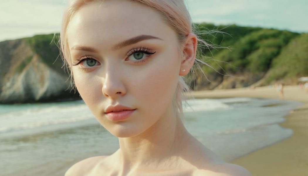 Tags: 21872187, SDXL
{"3": {"inputs": {"seed": 485395915545912, "steps": 64, "cfg": 7.31, "sampler_name": "dpmpp_2m", "scheduler": "karras", "denoise": 1.0, "model": ["27", 0], "positive": ["6", 0], "negative": ["7", 0], "latent_image": ["5", 0]}, "class_type": "KSampler"}, "4": {"inputs": {"ckpt_name": "juggernautxl.safetensors"}, "class_type": "CheckpointLoaderSimple"}, "5": {"inputs": {"width": 1344, "height": 768, "batch_size": 1}, "class_type": "EmptyLatentImage"}, "6": {"inputs": {"text": "22 year old girl, (ukrainian:1.03), (eyelashes:1.13), (sexy lips:1.13), (seductive pose:1.02), (pale skin:1.08), (blush:1.14), (temptress:1.11), (idol:0.97), (detailed face:0.96), (beautiful eyes:1.10), (seductive facial expression:1.06), (slim:1.05), (double eyelids:0.97), (perky ass:1.11), (exposed ass:1.11), (looking back:0.96), (sexy ass:0.98), (thigh gap:1.04), strolling (nude:1.02) at a beach, (RAW:1.03), (film:1.02), (portra:1.00), (textured skin:1.08), (skin fuzz:1.06), (detailed skin:1.03), (natural looking skin:1.00), (soft lighting:1.07), (candid cinema:1.09)", "clip": ["27", 1]}, "class_type": "CLIPTextEncode"}, "7": {"inputs": {"text": "(low resolution:1.13), (twisted:1.14), (watermark:1.05), (worst quality:1.10), (distorted:1.07), (bad hands:1.14), (open mouth:1.05)", "clip": ["27", 1]}, "class_type": "CLIPTextEncode"}, "8": {"inputs": {"samples": ["3", 0], "vae": ["4", 2]}, "class_type": "VAEDecode"}, "25": {"inputs": {"lora_name": "nudify_xl.safetensors", "strength_model": 0.2, "strength_clip": 0.16, "model": ["4", 0], "clip": ["4", 1]}, "class_type": "LoraLoader"}, "26": {"inputs": {"lora_name": "shirtlift_SDXL_v2.safetensors", "strength_model": 0.11, "strength_clip": 0.06, "model": ["25", 0], "clip": ["25", 1]}, "class_type": "LoraLoader"}, "27": {"inputs": {"lora_name": "PerfectEyesXL.safetensors", "strength_model": 0.11, "strength_clip": 0.11, "model": ["26", 0], "clip": ["26", 1]}, "class_type": "LoraLoader"}, "30": {"inputs": {"model_name": "4x_NMKD-Superscale-SP_178000_G.pth"}, "class_type": "UpscaleModelLoader"}, "31": {"inputs": {"upscale_model": ["30", 0], "image": ["8", 0]}, "class_type": "ImageUpscaleWithModel"}, "32": {"inputs": {"upscale_method": "lanczos", "scale_by": 0.5, "image": ["31", 0]}, "class_type": "ImageScaleBy"}, "33": {"inputs": {"pixels": ["32", 0], "vae": ["4", 2]}, "class_type": "VAEEncode"}, "34": {"inputs": {"seed": 485395915545912, "steps": 64, "cfg": 7.31, "sampler_name": "dpmpp_2m", "scheduler": "karras", "denoise": 0.3, "model": ["27", 0], "positive": ["6", 0], "negative": ["7", 0], "latent_image": ["33", 0]}, "class_type": "KSampler"}, "36": {"inputs": {"samples": ["34", 0], "vae": ["4", 2]}, "class_type": "VAEDecode"}, "39": {"inputs": {"filename_prefix": "comfyapi-1726697230413", "images": ["36", 0]}, "class_type": "SaveImage"}}