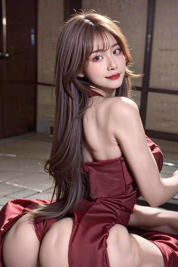 Tags: 21872187
<lora:mix4:0.61>, <lora:JapaneseDollLikeness_v15:0.56>, <lora:taiwanDollLikeness_v20:0.57>, <lora:YaeMiko_Test:0.70>, (low-cut red dress:1.09), hotel ballroom, ceremony, (on all fours:0.91), spreading ass cheeks, (from behind:1.08), <lora:fixStandingDoggyStyle:0.35>, backboob, <lora:Addams:0.25>, extremely detailed eyes, extremely detailed face, cute, (photorealistic:0.94), sexy lips, seductive smile, double eyelids, eyelashes, pale skin, full body portrait, 4K, RAW, best quality, sharp, tall, delicate and beautiful girl, 1girl, solo, (dramatic:0.90)
Negative prompt: drawings, sketches, paintings, anime, black and white, disfigured, (low quality:1.96), (normal quality:2.20), (worst quality:2.00)
Steps: 32, Sampler: DPM++ 2M Karras, CFG scale: 7.36, Seed: 3099501340, Size: 512x768, Model hash: fc2511737a, Model: chilloutmix_NiPrunedFp32Fix, Seed resize from: -1x-1, Denoising strength: 0.4, Version: v1.2.1, Hires upscale: 3.5, Hires steps: 16, Hires upscaler: ESRGAN_4x