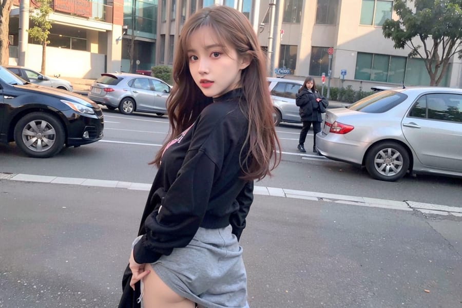 Tags: 21872187
<lora:mix4:0.65>, <lora:koreanDollLikeness:0.45>, (russian:1.00), (ukrainian:0.95), (school uniform:1.08), (large breasts:1.09), choker, busy street in urban city, <lora:Mooning:0.52>, <lora:Addams:0.25>, ass, from behind, clothes pull, looking back, pants pull, anus, pussy, undressing, extremely detailed eyes, extremely detailed face, cute, (photorealistic:1.12), sexy lips, seductive smile, double eyelids, eyelashes, pale skin, perky breasts, 4K, best quality, sharp, hyper realistic, tall, (long slim legs:1.02), (thigh gap:1.13), blush, 1girl, solo, (stunningly attractive:1.08), (dramatic:0.91)
Negative prompt: sketches, paintings, fat, (worst quality:2.19)
Steps: 32, Sampler: DPM++ 2M Karras, CFG scale: 5.29, Seed: 1231255633, Size: 768x512, Model hash: fc2511737a, Model: chilloutmix_NiPrunedFp32Fix, Seed resize from: -1x-1, Denoising strength: 0.45, Version: v1.2.1, Hires upscale: 2.0, Hires steps: 16, Hires upscaler: ESRGAN_4x