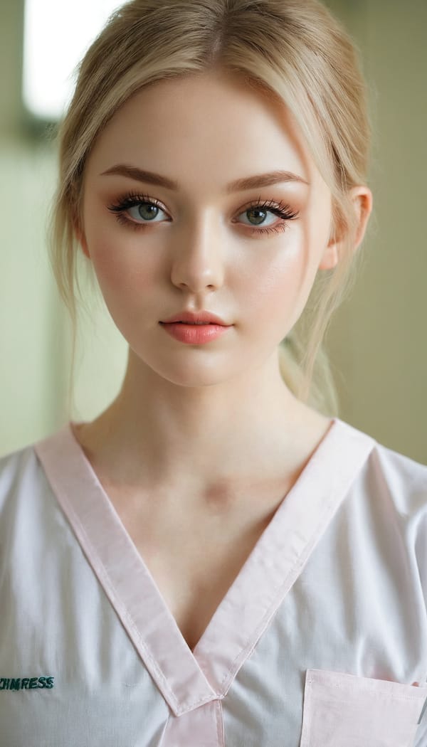 Tags: 21872187, SDXL
{"3": {"inputs": {"seed": 118469122252205, "steps": 32, "cfg": 5.89, "sampler_name": "dpmpp_2m", "scheduler": "karras", "denoise": 1.0, "model": ["27", 0], "positive": ["6", 0], "negative": ["7", 0], "latent_image": ["5", 0]}, "class_type": "KSampler"}, "4": {"inputs": {"ckpt_name": "juggernautxl.safetensors"}, "class_type": "CheckpointLoaderSimple"}, "5": {"inputs": {"width": 768, "height": 1344, "batch_size": 1}, "class_type": "EmptyLatentImage"}, "6": {"inputs": {"text": "19 year old girl, (irish:1.05), (blush:1.10), (cute:1.13), (seductive pose:1.12), (beautiful eyes:1.00), (slim:0.97), (pale skin:1.12), (detailed face:1.04), (eyelashes:1.09), (seductive facial expression:1.10), (temptress:1.14), (double eyelids:1.09), (sexy lips:1.01), (idol:0.97), (in a seductive pose:1.05), (large perky breasts:1.08), (cleavage:1.00), (thigh gap:1.02), (nurse in uniform:1.00) working in a hospital ward, (RAW:1.01), (skin fuzz:1.00), (textured skin:1.07), (natural looking skin:1.07), (soft lighting:1.00), (film:1.08), (detailed skin:1.09), (portra:1.00), (candid cinema:1.01)", "clip": ["27", 1]}, "class_type": "CLIPTextEncode"}, "7": {"inputs": {"text": "(watermark:1.12), (worst quality:1.13), (distorted:1.11), (low resolution:1.06), (open mouth:1.14), (bad hands:1.06), (twisted:1.10)", "clip": ["27", 1]}, "class_type": "CLIPTextEncode"}, "8": {"inputs": {"samples": ["3", 0], "vae": ["4", 2]}, "class_type": "VAEDecode"}, "25": {"inputs": {"lora_name": "nudify_xl.safetensors", "strength_model": 0.19, "strength_clip": 0.36, "model": ["4", 0], "clip": ["4", 1]}, "class_type": "LoraLoader"}, "26": {"inputs": {"lora_name": "shirtlift_SDXL_v2.safetensors", "strength_model": 0.05, "strength_clip": 0.09, "model": ["25", 0], "clip": ["25", 1]}, "class_type": "LoraLoader"}, "27": {"inputs": {"lora_name": "PerfectEyesXL.safetensors", "strength_model": 0.03, "strength_clip": 0.03, "model": ["26", 0], "clip": ["26", 1]}, "class_type": "LoraLoader"}, "30": {"inputs": {"model_name": "4x_NMKD-Superscale-SP_178000_G.pth"}, "class_type": "UpscaleModelLoader"}, "31": {"inputs": {"upscale_model": ["30", 0], "image": ["8", 0]}, "class_type": "ImageUpscaleWithModel"}, "32": {"inputs": {"upscale_method": "lanczos", "scale_by": 0.5, "image": ["31", 0]}, "class_type": "ImageScaleBy"}, "33": {"inputs": {"pixels": ["32", 0], "vae": ["4", 2]}, "class_type": "VAEEncode"}, "34": {"inputs": {"seed": 118469122252205, "steps": 32, "cfg": 5.89, "sampler_name": "dpmpp_2m", "scheduler": "karras", "denoise": 0.3, "model": ["27", 0], "positive": ["6", 0], "negative": ["7", 0], "latent_image": ["33", 0]}, "class_type": "KSampler"}, "36": {"inputs": {"samples": ["34", 0], "vae": ["4", 2]}, "class_type": "VAEDecode"}, "39": {"inputs": {"filename_prefix": "comfyapi-1726970800060", "images": ["36", 0]}, "class_type": "SaveImage"}}