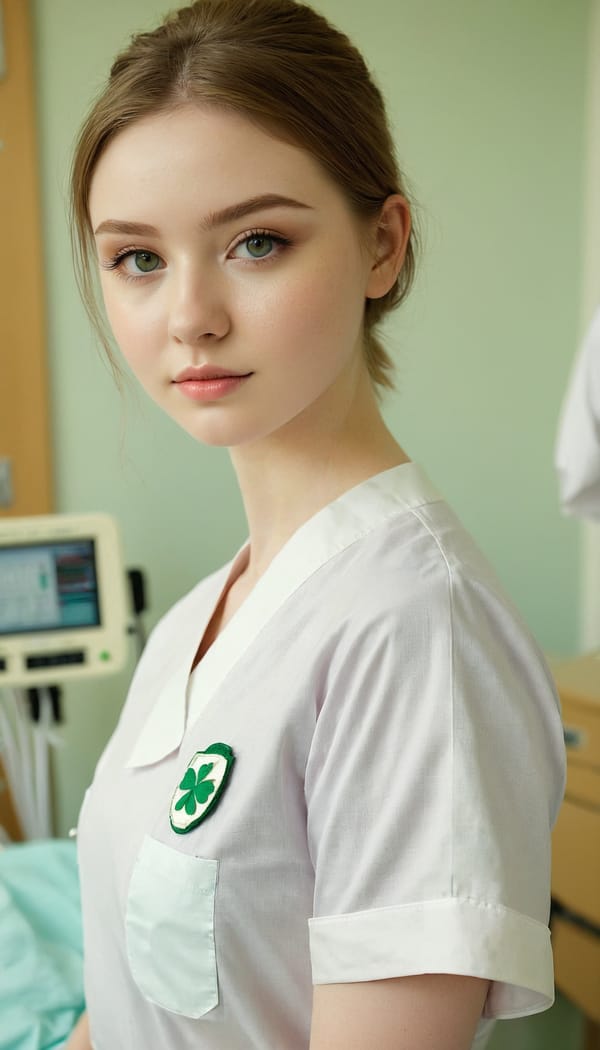 Tags: 21872187, SDXL
{"3": {"inputs": {"seed": 163136919335343, "steps": 64, "cfg": 6.3, "sampler_name": "dpmpp_2m", "scheduler": "karras", "denoise": 1.0, "model": ["27", 0], "positive": ["6", 0], "negative": ["7", 0], "latent_image": ["5", 0]}, "class_type": "KSampler"}, "4": {"inputs": {"ckpt_name": "juggernautxl.safetensors"}, "class_type": "CheckpointLoaderSimple"}, "5": {"inputs": {"width": 768, "height": 1344, "batch_size": 1}, "class_type": "EmptyLatentImage"}, "6": {"inputs": {"text": "18 year old girl, (irish:1.08), (cute:0.97), (sexy lips:1.06), (seductive pose:1.01), (detailed face:1.14), (temptress:1.04), (eyelashes:1.03), (blush:1.00), (pale skin:1.00), (idol:1.05), (seductive facial expression:1.03), (beautiful eyes:1.10), (double eyelids:1.04), (perky ass:0.99), (exposed ass:0.99), (looking back:1.06), (sexy ass:1.03), (thigh gap:0.96), (nurse in uniform:1.08) working in a hospital ward, (film:1.00), (portra:1.07), (natural looking skin:1.05), (candid cinema:1.09), (textured skin:1.04), (detailed skin:1.04), (RAW:1.00), (skin fuzz:1.00), (soft lighting:1.04)", "clip": ["27", 1]}, "class_type": "CLIPTextEncode"}, "7": {"inputs": {"text": "(open mouth:1.14), (bad hands:1.07), (twisted:1.14), (worst quality:1.13), (low resolution:1.05), (distorted:1.11), (watermark:1.11)", "clip": ["27", 1]}, "class_type": "CLIPTextEncode"}, "8": {"inputs": {"samples": ["3", 0], "vae": ["4", 2]}, "class_type": "VAEDecode"}, "25": {"inputs": {"lora_name": "nudify_xl.safetensors", "strength_model": 0.36, "strength_clip": 0.3, "model": ["4", 0], "clip": ["4", 1]}, "class_type": "LoraLoader"}, "26": {"inputs": {"lora_name": "shirtlift_SDXL_v2.safetensors", "strength_model": 0.16, "strength_clip": 0.09, "model": ["25", 0], "clip": ["25", 1]}, "class_type": "LoraLoader"}, "27": {"inputs": {"lora_name": "PerfectEyesXL.safetensors", "strength_model": 0.16, "strength_clip": 0.13, "model": ["26", 0], "clip": ["26", 1]}, "class_type": "LoraLoader"}, "30": {"inputs": {"model_name": "4x_NMKD-Superscale-SP_178000_G.pth"}, "class_type": "UpscaleModelLoader"}, "31": {"inputs": {"upscale_model": ["30", 0], "image": ["8", 0]}, "class_type": "ImageUpscaleWithModel"}, "32": {"inputs": {"upscale_method": "lanczos", "scale_by": 0.5, "image": ["31", 0]}, "class_type": "ImageScaleBy"}, "33": {"inputs": {"pixels": ["32", 0], "vae": ["4", 2]}, "class_type": "VAEEncode"}, "34": {"inputs": {"seed": 163136919335343, "steps": 64, "cfg": 6.3, "sampler_name": "dpmpp_2m", "scheduler": "karras", "denoise": 0.3, "model": ["27", 0], "positive": ["6", 0], "negative": ["7", 0], "latent_image": ["33", 0]}, "class_type": "KSampler"}, "36": {"inputs": {"samples": ["34", 0], "vae": ["4", 2]}, "class_type": "VAEDecode"}, "39": {"inputs": {"filename_prefix": "comfyapi-1728198658641", "images": ["36", 0]}, "class_type": "SaveImage"}}