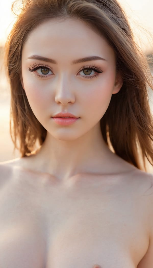 Tags: 21872187, SDXL
{"3": {"inputs": {"seed": 731709823983986, "steps": 64, "cfg": 6.57, "sampler_name": "dpmpp_2m", "scheduler": "karras", "denoise": 1.0, "model": ["27", 0], "positive": ["6", 0], "negative": ["7", 0], "latent_image": ["5", 0]}, "class_type": "KSampler"}, "4": {"inputs": {"ckpt_name": "juggernautxl.safetensors"}, "class_type": "CheckpointLoaderSimple"}, "5": {"inputs": {"width": 768, "height": 1344, "batch_size": 1}, "class_type": "EmptyLatentImage"}, "6": {"inputs": {"text": "23 year old girl, (temptress:0.96), (sexy lips:0.96), (slim:1.14), (beautiful eyes:0.97), (cute:0.98), (seductive facial expression:1.11), (detailed face:1.11), (pale skin:1.07), (eyelashes:1.10), (idol:1.13), (double eyelids:1.08), (blush:1.13), (seductive pose:1.05), (in a seductive pose:1.01), (large perky breasts:1.05), (cleavage:1.00), (thigh gap:1.05), strolling (nude:1.03) at a beach, (detailed skin:1.06), (RAW:1.05), (skin fuzz:1.02), (soft lighting:1.09), (portra:1.06), (candid cinema:1.07), (natural looking skin:1.07), (textured skin:1.03), (film:1.01)", "clip": ["27", 1]}, "class_type": "CLIPTextEncode"}, "7": {"inputs": {"text": "(distorted:1.09), (worst quality:1.13), (bad hands:1.05), (open mouth:1.14), (watermark:1.08), (twisted:1.09), (low resolution:1.08)", "clip": ["27", 1]}, "class_type": "CLIPTextEncode"}, "8": {"inputs": {"samples": ["3", 0], "vae": ["4", 2]}, "class_type": "VAEDecode"}, "25": {"inputs": {"lora_name": "nudify_xl.safetensors", "strength_model": 0.14, "strength_clip": 0.37, "model": ["4", 0], "clip": ["4", 1]}, "class_type": "LoraLoader"}, "26": {"inputs": {"lora_name": "shirtlift_SDXL_v2.safetensors", "strength_model": 0.03, "strength_clip": 0.07, "model": ["25", 0], "clip": ["25", 1]}, "class_type": "LoraLoader"}, "27": {"inputs": {"lora_name": "PerfectEyesXL.safetensors", "strength_model": 0.12, "strength_clip": 0.05, "model": ["26", 0], "clip": ["26", 1]}, "class_type": "LoraLoader"}, "30": {"inputs": {"model_name": "4x_NMKD-Superscale-SP_178000_G.pth"}, "class_type": "UpscaleModelLoader"}, "31": {"inputs": {"upscale_model": ["30", 0], "image": ["8", 0]}, "class_type": "ImageUpscaleWithModel"}, "32": {"inputs": {"upscale_method": "lanczos", "scale_by": 0.5, "image": ["31", 0]}, "class_type": "ImageScaleBy"}, "33": {"inputs": {"pixels": ["32", 0], "vae": ["4", 2]}, "class_type": "VAEEncode"}, "34": {"inputs": {"seed": 731709823983986, "steps": 64, "cfg": 6.57, "sampler_name": "dpmpp_2m", "scheduler": "karras", "denoise": 0.3, "model": ["27", 0], "positive": ["6", 0], "negative": ["7", 0], "latent_image": ["33", 0]}, "class_type": "KSampler"}, "36": {"inputs": {"samples": ["34", 0], "vae": ["4", 2]}, "class_type": "VAEDecode"}, "39": {"inputs": {"filename_prefix": "comfyapi-1716200026777", "images": ["36", 0]}, "class_type": "SaveImage"}}