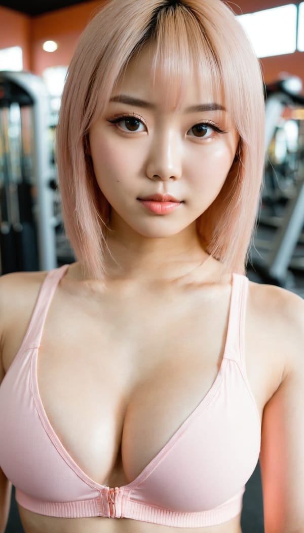 Tags: 21872187, SDXL
{"3": {"inputs": {"seed": 175773146280842, "steps": 32, "cfg": 7.68, "sampler_name": "dpmpp_2m", "scheduler": "karras", "denoise": 1.0, "model": ["27", 0], "positive": ["6", 0], "negative": ["7", 0], "latent_image": ["5", 0]}, "class_type": "KSampler"}, "4": {"inputs": {"ckpt_name": "juggernautxl.safetensors"}, "class_type": "CheckpointLoaderSimple"}, "5": {"inputs": {"width": 768, "height": 1344, "batch_size": 1}, "class_type": "EmptyLatentImage"}, "6": {"inputs": {"text": "21 year old girl, (taiwanese:1.09), (sexy lips:0.99), (double eyelids:1.12), (seductive pose:0.96), (blush:1.12), (idol:1.05), (eyelashes:1.04), (detailed face:1.03), (beautiful eyes:0.95), (seductive facial expression:1.07), (cute:1.01), (temptress:1.01), (pale skin:0.95), (slim:1.10), (in a seductive pose:1.03), (large perky breasts:1.01), (cleavage:0.98), (thigh gap:1.03), (in skimpy gym outfit:1.08) at a gym, (skin fuzz:1.07), (textured skin:1.05), (RAW:1.04), (candid cinema:1.07), (natural looking skin:1.06), (portra:1.08), (film:1.08), (detailed skin:1.03), (soft lighting:1.08)", "clip": ["27", 1]}, "class_type": "CLIPTextEncode"}, "7": {"inputs": {"text": "(low resolution:1.09), (worst quality:1.07), (watermark:1.13), (distorted:1.09), (twisted:1.08), (open mouth:1.08), (bad hands:1.11)", "clip": ["27", 1]}, "class_type": "CLIPTextEncode"}, "8": {"inputs": {"samples": ["3", 0], "vae": ["4", 2]}, "class_type": "VAEDecode"}, "25": {"inputs": {"lora_name": "nudify_xl.safetensors", "strength_model": 0.13, "strength_clip": 0.04, "model": ["4", 0], "clip": ["4", 1]}, "class_type": "LoraLoader"}, "26": {"inputs": {"lora_name": "shirtlift_SDXL_v2.safetensors", "strength_model": 0.07, "strength_clip": 0.06, "model": ["25", 0], "clip": ["25", 1]}, "class_type": "LoraLoader"}, "27": {"inputs": {"lora_name": "PerfectEyesXL.safetensors", "strength_model": 0.15, "strength_clip": 0.05, "model": ["26", 0], "clip": ["26", 1]}, "class_type": "LoraLoader"}, "30": {"inputs": {"model_name": "4x_NMKD-Superscale-SP_178000_G.pth"}, "class_type": "UpscaleModelLoader"}, "31": {"inputs": {"upscale_model": ["30", 0], "image": ["8", 0]}, "class_type": "ImageUpscaleWithModel"}, "32": {"inputs": {"upscale_method": "lanczos", "scale_by": 0.5, "image": ["31", 0]}, "class_type": "ImageScaleBy"}, "33": {"inputs": {"pixels": ["32", 0], "vae": ["4", 2]}, "class_type": "VAEEncode"}, "34": {"inputs": {"seed": 175773146280842, "steps": 32, "cfg": 7.68, "sampler_name": "dpmpp_2m", "scheduler": "karras", "denoise": 0.3, "model": ["27", 0], "positive": ["6", 0], "negative": ["7", 0], "latent_image": ["33", 0]}, "class_type": "KSampler"}, "36": {"inputs": {"samples": ["34", 0], "vae": ["4", 2]}, "class_type": "VAEDecode"}, "39": {"inputs": {"filename_prefix": "comfyapi-1714346953973", "images": ["36", 0]}, "class_type": "SaveImage"}}