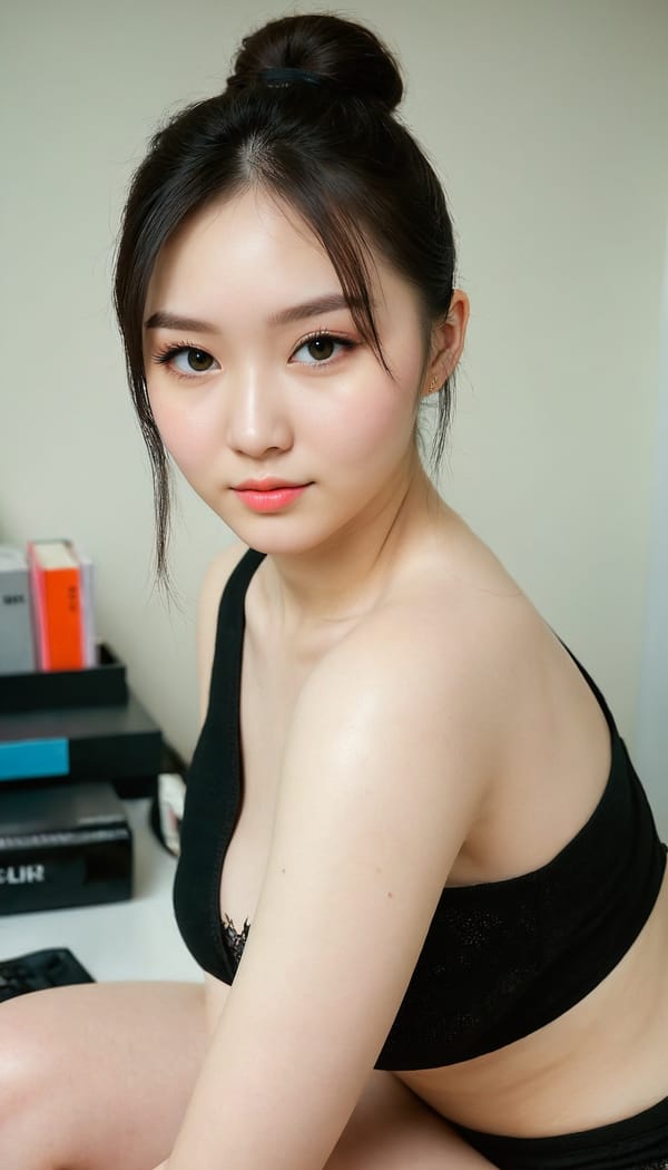 Tags: 21872187, SDXL
{"3": {"inputs": {"seed": 738511803380589, "steps": 32, "cfg": 7.44, "sampler_name": "dpmpp_2m", "scheduler": "karras", "denoise": 1.0, "model": ["27", 0], "positive": ["6", 0], "negative": ["7", 0], "latent_image": ["5", 0]}, "class_type": "KSampler"}, "4": {"inputs": {"ckpt_name": "juggernautXL_v8Rundiffusion.safetensors"}, "class_type": "CheckpointLoaderSimple"}, "5": {"inputs": {"width": 768, "height": 1344, "batch_size": 1}, "class_type": "EmptyLatentImage"}, "6": {"inputs": {"text": "22 year old girl, (irish:0.96), (chinese:1.11), (ukrainian:1.12), (seductive facial expression:1.02), (seductive pose:1.10), (beautiful eyes:1.06), (blush:1.02), (pale skin:1.12), (cute:1.01), (slim:1.10), (sexy lips:1.10), (idol:1.14), (eyelashes:1.07), (double eyelids:1.12), (perky ass:1.13), (exposed ass:1.03), (looking back:1.06), (sexy ass:1.10), (thigh gap:1.03), (an office lady:1.01), (detailed skin:1.00), (textured skin:1.05), (portra:1.08), (candid cinema:1.02), (natural looking skin:1.07), (skin fuzz:1.01), (soft lighting:1.00), (film:1.07), (RAW:1.04)", "clip": ["27", 1]}, "class_type": "CLIPTextEncode"}, "7": {"inputs": {"text": "(bad hands:1.12), (worst quality:1.08), (twisted:1.13), (open mouth:1.06), (distorted:1.12), (low resolution:1.06), (watermark:1.10)", "clip": ["27", 1]}, "class_type": "CLIPTextEncode"}, "8": {"inputs": {"samples": ["3", 0], "vae": ["4", 2]}, "class_type": "VAEDecode"}, "25": {"inputs": {"lora_name": "nudify_xl.safetensors", "strength_model": 0.29, "strength_clip": 0.37, "model": ["4", 0], "clip": ["4", 1]}, "class_type": "LoraLoader"}, "26": {"inputs": {"lora_name": "shirtlift_SDXL_v2.safetensors", "strength_model": 0.02, "strength_clip": 0.0, "model": ["25", 0], "clip": ["25", 1]}, "class_type": "LoraLoader"}, "27": {"inputs": {"lora_name": "PerfectEyesXL.safetensors", "strength_model": 0.18, "strength_clip": 0.18, "model": ["26", 0], "clip": ["26", 1]}, "class_type": "LoraLoader"}, "30": {"inputs": {"model_name": "4x_NMKD-Superscale-SP_178000_G.pth"}, "class_type": "UpscaleModelLoader"}, "31": {"inputs": {"upscale_model": ["30", 0], "image": ["8", 0]}, "class_type": "ImageUpscaleWithModel"}, "32": {"inputs": {"upscale_method": "lanczos", "scale_by": 0.5, "image": ["31", 0]}, "class_type": "ImageScaleBy"}, "33": {"inputs": {"pixels": ["32", 0], "vae": ["4", 2]}, "class_type": "VAEEncode"}, "34": {"inputs": {"seed": 738511803380589, "steps": 32, "cfg": 7.44, "sampler_name": "dpmpp_2m", "scheduler": "karras", "denoise": 0.3, "model": ["27", 0], "positive": ["6", 0], "negative": ["7", 0], "latent_image": ["33", 0]}, "class_type": "KSampler"}, "36": {"inputs": {"samples": ["34", 0], "vae": ["4", 2]}, "class_type": "VAEDecode"}, "39": {"inputs": {"filename_prefix": "comfyapi-1707866063513", "images": ["36", 0]}, "class_type": "SaveImage"}}