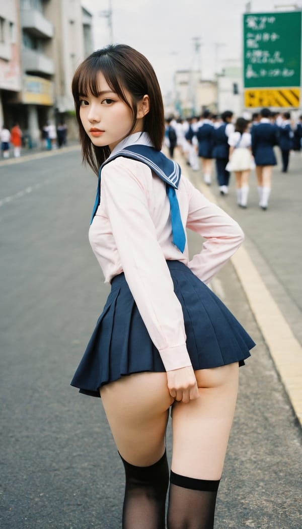 Tags: 21872187, SDXL
{"3": {"inputs": {"seed": 653933077844969, "steps": 64, "cfg": 7.68, "sampler_name": "dpmpp_2m", "scheduler": "karras", "denoise": 1.0, "model": ["27", 0], "positive": ["6", 0], "negative": ["7", 0], "latent_image": ["5", 0]}, "class_type": "KSampler"}, "4": {"inputs": {"ckpt_name": "helloworldxl.safetensors"}, "class_type": "CheckpointLoaderSimple"}, "5": {"inputs": {"width": 768, "height": 1344, "batch_size": 1}, "class_type": "EmptyLatentImage"}, "6": {"inputs": {"text": "25 year old girl, (japanese:0.97), (russian:1.07), (pale skin:0.97), (double eyelids:0.98), (blush:1.14), (slim:1.02), (eyelashes:1.07), (idol:0.98), (seductive pose:1.03), (beautiful eyes:1.00), (seductive facial expression:1.14), (cute:1.06), (temptress:1.07), (sexy lips:1.02), (detailed face:0.97), (perky ass:1.13), (exposed ass:1.08), (looking back:1.03), (sexy ass:0.99), (thigh gap:1.03), (school uniform:1.07), choker, busy street, (candid cinema:1.07), (natural looking skin:1.07), (portra:1.01), (film:1.03), (RAW:1.04), (soft lighting:1.09), (skin fuzz:1.09), (detailed skin:1.02), (textured skin:1.09)", "clip": ["27", 1]}, "class_type": "CLIPTextEncode"}, "7": {"inputs": {"text": "(distorted:1.12), (low resolution:1.09), (bad hands:1.06), (open mouth:1.09), (worst quality:1.11), (twisted:1.05), (watermark:1.05)", "clip": ["27", 1]}, "class_type": "CLIPTextEncode"}, "8": {"inputs": {"samples": ["3", 0], "vae": ["4", 2]}, "class_type": "VAEDecode"}, "25": {"inputs": {"lora_name": "nudify_xl.safetensors", "strength_model": 0.23, "strength_clip": 0.12, "model": ["4", 0], "clip": ["4", 1]}, "class_type": "LoraLoader"}, "26": {"inputs": {"lora_name": "shirtlift_SDXL_v2.safetensors", "strength_model": 0.15, "strength_clip": 0.05, "model": ["25", 0], "clip": ["25", 1]}, "class_type": "LoraLoader"}, "27": {"inputs": {"lora_name": "PerfectEyesXL.safetensors", "strength_model": 0.08, "strength_clip": 0.06, "model": ["26", 0], "clip": ["26", 1]}, "class_type": "LoraLoader"}, "30": {"inputs": {"model_name": "4x_NMKD-Superscale-SP_178000_G.pth"}, "class_type": "UpscaleModelLoader"}, "31": {"inputs": {"upscale_model": ["30", 0], "image": ["8", 0]}, "class_type": "ImageUpscaleWithModel"}, "32": {"inputs": {"upscale_method": "lanczos", "scale_by": 0.5, "image": ["31", 0]}, "class_type": "ImageScaleBy"}, "33": {"inputs": {"pixels": ["32", 0], "vae": ["4", 2]}, "class_type": "VAEEncode"}, "34": {"inputs": {"seed": 653933077844969, "steps": 64, "cfg": 7.68, "sampler_name": "dpmpp_2m", "scheduler": "karras", "denoise": 0.3, "model": ["27", 0], "positive": ["6", 0], "negative": ["7", 0], "latent_image": ["33", 0]}, "class_type": "KSampler"}, "36": {"inputs": {"samples": ["34", 0], "vae": ["4", 2]}, "class_type": "VAEDecode"}, "39": {"inputs": {"filename_prefix": "comfyapi-1715003105441", "images": ["36", 0]}, "class_type": "SaveImage"}}