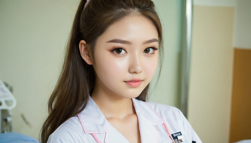 Tags: 21872187, SDXL
{"3": {"inputs": {"seed": 242341392486488, "steps": 64, "cfg": 6.01, "sampler_name": "dpmpp_2m", "scheduler": "karras", "denoise": 1.0, "model": ["27", 0], "positive": ["6", 0], "negative": ["7", 0], "latent_image": ["5", 0]}, "class_type": "KSampler"}, "4": {"inputs": {"ckpt_name": "juggernautxl.safetensors"}, "class_type": "CheckpointLoaderSimple"}, "5": {"inputs": {"width": 1344, "height": 768, "batch_size": 1}, "class_type": "EmptyLatentImage"}, "6": {"inputs": {"text": "18 year old girl, (idol:1.08), (seductive facial expression:1.05), (beautiful eyes:1.03), (eyelashes:1.05), (cute:1.12), (blush:0.95), (double eyelids:1.08), (temptress:0.99), (seductive pose:1.01), (slim:1.03), (detailed face:1.04), (sexy lips:1.07), (perky ass:0.98), (exposed ass:1.11), (looking back:1.09), (sexy ass:1.12), (thigh gap:1.00), (nurse in uniform:1.02) working in a hospital ward, (natural looking skin:1.03), (detailed skin:1.06), (skin fuzz:1.04), (portra:1.02), (soft lighting:1.03), (film:1.04), (textured skin:1.05), (RAW:1.08), (candid cinema:1.01)", "clip": ["27", 1]}, "class_type": "CLIPTextEncode"}, "7": {"inputs": {"text": "(bad hands:1.05), (twisted:1.12), (open mouth:1.11), (worst quality:1.08), (low resolution:1.12), (distorted:1.09), (watermark:1.08)", "clip": ["27", 1]}, "class_type": "CLIPTextEncode"}, "8": {"inputs": {"samples": ["3", 0], "vae": ["4", 2]}, "class_type": "VAEDecode"}, "25": {"inputs": {"lora_name": "nudify_xl.safetensors", "strength_model": 0.36, "strength_clip": 0.36, "model": ["4", 0], "clip": ["4", 1]}, "class_type": "LoraLoader"}, "26": {"inputs": {"lora_name": "shirtlift_SDXL_v2.safetensors", "strength_model": 0.18, "strength_clip": 0.05, "model": ["25", 0], "clip": ["25", 1]}, "class_type": "LoraLoader"}, "27": {"inputs": {"lora_name": "PerfectEyesXL.safetensors", "strength_model": 0.01, "strength_clip": 0.04, "model": ["26", 0], "clip": ["26", 1]}, "class_type": "LoraLoader"}, "30": {"inputs": {"model_name": "4x_NMKD-Superscale-SP_178000_G.pth"}, "class_type": "UpscaleModelLoader"}, "31": {"inputs": {"upscale_model": ["30", 0], "image": ["8", 0]}, "class_type": "ImageUpscaleWithModel"}, "32": {"inputs": {"upscale_method": "lanczos", "scale_by": 0.5, "image": ["31", 0]}, "class_type": "ImageScaleBy"}, "33": {"inputs": {"pixels": ["32", 0], "vae": ["4", 2]}, "class_type": "VAEEncode"}, "34": {"inputs": {"seed": 242341392486488, "steps": 64, "cfg": 6.01, "sampler_name": "dpmpp_2m", "scheduler": "karras", "denoise": 0.3, "model": ["27", 0], "positive": ["6", 0], "negative": ["7", 0], "latent_image": ["33", 0]}, "class_type": "KSampler"}, "36": {"inputs": {"samples": ["34", 0], "vae": ["4", 2]}, "class_type": "VAEDecode"}, "39": {"inputs": {"filename_prefix": "comfyapi-1717381651175", "images": ["36", 0]}, "class_type": "SaveImage"}}