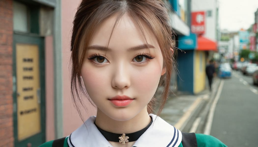 Tags: 21872187, SDXL
{"3": {"inputs": {"seed": 157794452051876, "steps": 64, "cfg": 6.99, "sampler_name": "dpmpp_2m", "scheduler": "karras", "denoise": 1.0, "model": ["27", 0], "positive": ["6", 0], "negative": ["7", 0], "latent_image": ["5", 0]}, "class_type": "KSampler"}, "4": {"inputs": {"ckpt_name": "juggernautxl.safetensors"}, "class_type": "CheckpointLoaderSimple"}, "5": {"inputs": {"width": 1344, "height": 768, "batch_size": 1}, "class_type": "EmptyLatentImage"}, "6": {"inputs": {"text": "25 year old girl, (irish:1.11), (ukrainian:0.99), (japanese:1.09), (temptress:0.99), (sexy lips:1.13), (cute:1.13), (double eyelids:1.01), (eyelashes:1.06), (slim:1.08), (blush:1.03), (seductive pose:1.00), (pale skin:1.02), (seductive facial expression:1.08), (idol:1.08), (beautiful eyes:1.07), (in a seductive pose:1.10), (large perky breasts:1.13), (cleavage:0.95), (thigh gap:0.97), (school uniform:1.06), choker, busy street, (detailed skin:1.06), (film:1.02), (soft lighting:1.02), (candid cinema:1.00), (textured skin:1.06), (skin fuzz:1.03), (RAW:1.05), (natural looking skin:1.06), (portra:1.09)", "clip": ["27", 1]}, "class_type": "CLIPTextEncode"}, "7": {"inputs": {"text": "(twisted:1.08), (bad hands:1.08), (open mouth:1.06), (low resolution:1.05), (worst quality:1.06), (watermark:1.11), (distorted:1.05)", "clip": ["27", 1]}, "class_type": "CLIPTextEncode"}, "8": {"inputs": {"samples": ["3", 0], "vae": ["4", 2]}, "class_type": "VAEDecode"}, "25": {"inputs": {"lora_name": "nudify_xl.safetensors", "strength_model": 0.35, "strength_clip": 0.19, "model": ["4", 0], "clip": ["4", 1]}, "class_type": "LoraLoader"}, "26": {"inputs": {"lora_name": "shirtlift_SDXL_v2.safetensors", "strength_model": 0.1, "strength_clip": 0.06, "model": ["25", 0], "clip": ["25", 1]}, "class_type": "LoraLoader"}, "27": {"inputs": {"lora_name": "PerfectEyesXL.safetensors", "strength_model": 0.05, "strength_clip": 0.04, "model": ["26", 0], "clip": ["26", 1]}, "class_type": "LoraLoader"}, "30": {"inputs": {"model_name": "4x_NMKD-Superscale-SP_178000_G.pth"}, "class_type": "UpscaleModelLoader"}, "31": {"inputs": {"upscale_model": ["30", 0], "image": ["8", 0]}, "class_type": "ImageUpscaleWithModel"}, "32": {"inputs": {"upscale_method": "lanczos", "scale_by": 0.5, "image": ["31", 0]}, "class_type": "ImageScaleBy"}, "33": {"inputs": {"pixels": ["32", 0], "vae": ["4", 2]}, "class_type": "VAEEncode"}, "34": {"inputs": {"seed": 157794452051876, "steps": 64, "cfg": 6.99, "sampler_name": "dpmpp_2m", "scheduler": "karras", "denoise": 0.3, "model": ["27", 0], "positive": ["6", 0], "negative": ["7", 0], "latent_image": ["33", 0]}, "class_type": "KSampler"}, "36": {"inputs": {"samples": ["34", 0], "vae": ["4", 2]}, "class_type": "VAEDecode"}, "39": {"inputs": {"filename_prefix": "comfyapi-1713280551453", "images": ["36", 0]}, "class_type": "SaveImage"}}