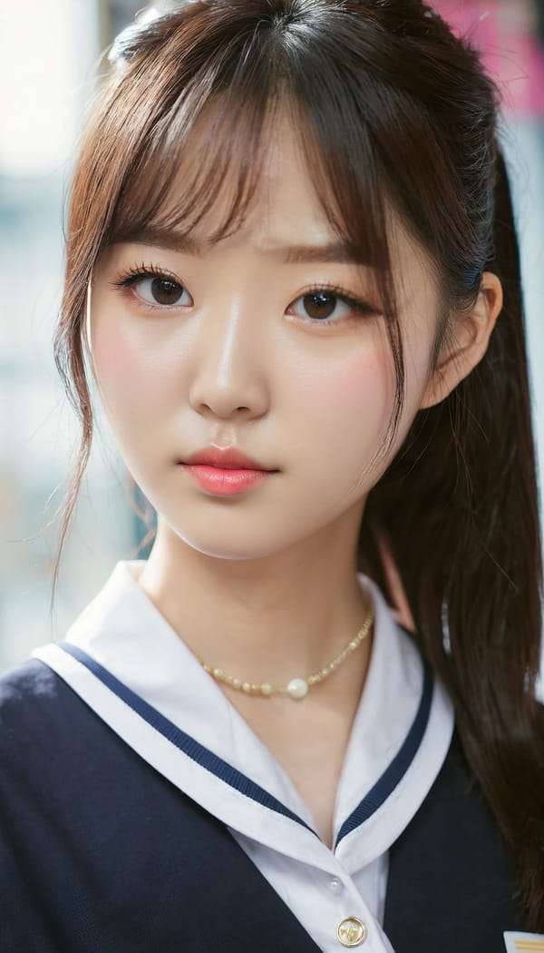 Tags: 21872187, SDXL
{"3": {"inputs": {"seed": 308267769694815, "steps": 64, "cfg": 7.91, "sampler_name": "dpmpp_2m", "scheduler": "karras", "denoise": 1.0, "model": ["27", 0], "positive": ["6", 0], "negative": ["7", 0], "latent_image": ["5", 0]}, "class_type": "KSampler"}, "4": {"inputs": {"ckpt_name": "juggernautxl.safetensors"}, "class_type": "CheckpointLoaderSimple"}, "5": {"inputs": {"width": 768, "height": 1344, "batch_size": 1}, "class_type": "EmptyLatentImage"}, "6": {"inputs": {"text": "26 year old girl, (korean:1.00), (blush:1.01), (seductive facial expression:0.98), (seductive pose:1.10), (detailed face:1.08), (pale skin:1.02), (double eyelids:1.10), (beautiful eyes:0.98), (idol:1.04), (sexy lips:1.07), (cute:1.07), (eyelashes:1.02), (slim:0.96), (in a seductive pose:0.99), (large perky breasts:1.06), (cleavage:1.13), (thigh gap:1.09), (school uniform:1.14), choker, busy street, (natural looking skin:1.06), (film:1.04), (detailed skin:1.04), (textured skin:1.09), (RAW:1.04), (portra:1.07), (candid cinema:1.08), (soft lighting:1.03), (skin fuzz:1.06)", "clip": ["27", 1]}, "class_type": "CLIPTextEncode"}, "7": {"inputs": {"text": "(low resolution:1.14), (twisted:1.09), (distorted:1.08), (bad hands:1.12), (open mouth:1.10), (watermark:1.07), (worst quality:1.06)", "clip": ["27", 1]}, "class_type": "CLIPTextEncode"}, "8": {"inputs": {"samples": ["3", 0], "vae": ["4", 2]}, "class_type": "VAEDecode"}, "25": {"inputs": {"lora_name": "nudify_xl.safetensors", "strength_model": 0.11, "strength_clip": 0.29, "model": ["4", 0], "clip": ["4", 1]}, "class_type": "LoraLoader"}, "26": {"inputs": {"lora_name": "shirtlift_SDXL_v2.safetensors", "strength_model": 0.18, "strength_clip": 0.09, "model": ["25", 0], "clip": ["25", 1]}, "class_type": "LoraLoader"}, "27": {"inputs": {"lora_name": "PerfectEyesXL.safetensors", "strength_model": 0.14, "strength_clip": 0.08, "model": ["26", 0], "clip": ["26", 1]}, "class_type": "LoraLoader"}, "30": {"inputs": {"model_name": "4x_NMKD-Superscale-SP_178000_G.pth"}, "class_type": "UpscaleModelLoader"}, "31": {"inputs": {"upscale_model": ["30", 0], "image": ["8", 0]}, "class_type": "ImageUpscaleWithModel"}, "32": {"inputs": {"upscale_method": "lanczos", "scale_by": 0.5, "image": ["31", 0]}, "class_type": "ImageScaleBy"}, "33": {"inputs": {"pixels": ["32", 0], "vae": ["4", 2]}, "class_type": "VAEEncode"}, "34": {"inputs": {"seed": 308267769694815, "steps": 64, "cfg": 7.91, "sampler_name": "dpmpp_2m", "scheduler": "karras", "denoise": 0.3, "model": ["27", 0], "positive": ["6", 0], "negative": ["7", 0], "latent_image": ["33", 0]}, "class_type": "KSampler"}, "36": {"inputs": {"samples": ["34", 0], "vae": ["4", 2]}, "class_type": "VAEDecode"}, "39": {"inputs": {"filename_prefix": "comfyapi-1731111565147", "images": ["36", 0]}, "class_type": "SaveImage"}}