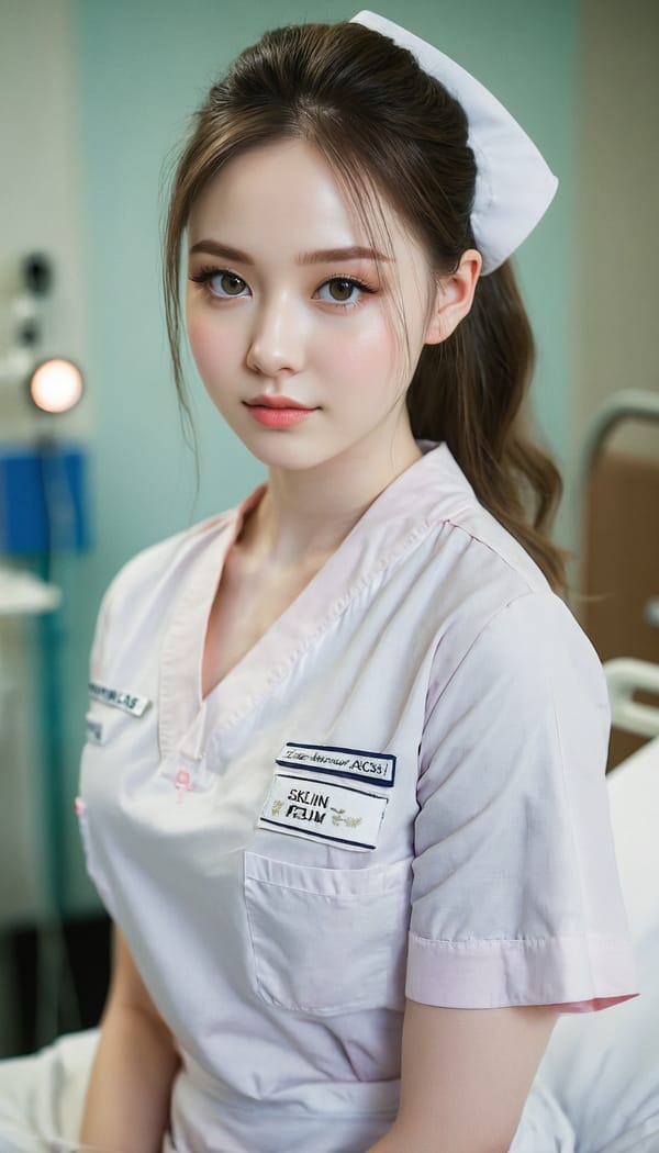 Tags: 21872187, SDXL
{"3": {"inputs": {"seed": 949667449104236, "steps": 32, "cfg": 7.38, "sampler_name": "dpmpp_2m", "scheduler": "karras", "denoise": 1.0, "model": ["27", 0], "positive": ["6", 0], "negative": ["7", 0], "latent_image": ["5", 0]}, "class_type": "KSampler"}, "4": {"inputs": {"ckpt_name": "juggernautxl.safetensors"}, "class_type": "CheckpointLoaderSimple"}, "5": {"inputs": {"width": 768, "height": 1344, "batch_size": 1}, "class_type": "EmptyLatentImage"}, "6": {"inputs": {"text": "22 year old girl, (pale skin:1.00), (double eyelids:1.05), (seductive facial expression:1.08), (temptress:0.98), (idol:1.01), (blush:1.05), (detailed face:1.01), (beautiful eyes:0.98), (eyelashes:1.13), (sexy lips:1.01), (cute:1.12), (seductive pose:1.14), (slim:1.07), (perky ass:1.10), (exposed ass:1.03), (looking back:0.95), (sexy ass:1.03), (thigh gap:1.06), (nurse in uniform:1.08) working in a hospital ward, (natural looking skin:1.00), (skin fuzz:1.06), (candid cinema:1.03), (detailed skin:1.04), (film:1.08), (portra:1.00), (textured skin:1.09), (RAW:1.01), (soft lighting:1.00)", "clip": ["27", 1]}, "class_type": "CLIPTextEncode"}, "7": {"inputs": {"text": "(distorted:1.07), (worst quality:1.05), (bad hands:1.13), (open mouth:1.12), (low resolution:1.13), (watermark:1.12), (twisted:1.14)", "clip": ["27", 1]}, "class_type": "CLIPTextEncode"}, "8": {"inputs": {"samples": ["3", 0], "vae": ["4", 2]}, "class_type": "VAEDecode"}, "25": {"inputs": {"lora_name": "nudify_xl.safetensors", "strength_model": 0.13, "strength_clip": 0.08, "model": ["4", 0], "clip": ["4", 1]}, "class_type": "LoraLoader"}, "26": {"inputs": {"lora_name": "shirtlift_SDXL_v2.safetensors", "strength_model": 0.13, "strength_clip": 0.01, "model": ["25", 0], "clip": ["25", 1]}, "class_type": "LoraLoader"}, "27": {"inputs": {"lora_name": "PerfectEyesXL.safetensors", "strength_model": 0.08, "strength_clip": 0.0, "model": ["26", 0], "clip": ["26", 1]}, "class_type": "LoraLoader"}, "30": {"inputs": {"model_name": "4x_NMKD-Superscale-SP_178000_G.pth"}, "class_type": "UpscaleModelLoader"}, "31": {"inputs": {"upscale_model": ["30", 0], "image": ["8", 0]}, "class_type": "ImageUpscaleWithModel"}, "32": {"inputs": {"upscale_method": "lanczos", "scale_by": 0.5, "image": ["31", 0]}, "class_type": "ImageScaleBy"}, "33": {"inputs": {"pixels": ["32", 0], "vae": ["4", 2]}, "class_type": "VAEEncode"}, "34": {"inputs": {"seed": 949667449104236, "steps": 32, "cfg": 7.38, "sampler_name": "dpmpp_2m", "scheduler": "karras", "denoise": 0.3, "model": ["27", 0], "positive": ["6", 0], "negative": ["7", 0], "latent_image": ["33", 0]}, "class_type": "KSampler"}, "36": {"inputs": {"samples": ["34", 0], "vae": ["4", 2]}, "class_type": "VAEDecode"}, "39": {"inputs": {"filename_prefix": "comfyapi-1716740995497", "images": ["36", 0]}, "class_type": "SaveImage"}}