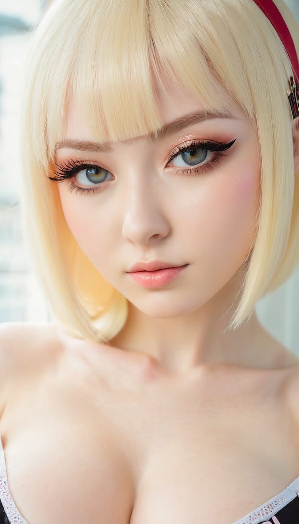 Tags: 21872187, SDXL
{"3": {"inputs": {"seed": 239438670258500, "steps": 32, "cfg": 7.25, "sampler_name": "dpmpp_2m", "scheduler": "karras", "denoise": 1.0, "model": ["27", 0], "positive": ["6", 0], "negative": ["7", 0], "latent_image": ["5", 0]}, "class_type": "KSampler"}, "4": {"inputs": {"ckpt_name": "juggernautxl.safetensors"}, "class_type": "CheckpointLoaderSimple"}, "5": {"inputs": {"width": 768, "height": 1344, "batch_size": 1}, "class_type": "EmptyLatentImage"}, "6": {"inputs": {"text": "25 year old girl, (irish:1.00), (russian:1.14), (eyelashes:1.02), (idol:1.06), (temptress:0.98), (sexy lips:1.11), (double eyelids:1.07), (blush:1.09), (pale skin:1.02), (seductive facial expression:1.09), (detailed face:1.03), (slim:1.03), (beautiful eyes:0.99), (in a seductive pose:1.13), (large perky breasts:0.99), (cleavage:1.05), (thigh gap:1.00), (in a cosplay:1.03) at comiket posing for camera, (candid cinema:1.05), (portra:1.03), (natural looking skin:1.02), (film:1.00), (RAW:1.06), (textured skin:1.01), (detailed skin:1.05), (soft lighting:1.02), (skin fuzz:1.04)", "clip": ["27", 1]}, "class_type": "CLIPTextEncode"}, "7": {"inputs": {"text": "(twisted:1.06), (watermark:1.05), (low resolution:1.11), (worst quality:1.12), (bad hands:1.13), (open mouth:1.07), (distorted:1.08)", "clip": ["27", 1]}, "class_type": "CLIPTextEncode"}, "8": {"inputs": {"samples": ["3", 0], "vae": ["4", 2]}, "class_type": "VAEDecode"}, "25": {"inputs": {"lora_name": "nudify_xl.safetensors", "strength_model": 0.16, "strength_clip": 0.09, "model": ["4", 0], "clip": ["4", 1]}, "class_type": "LoraLoader"}, "26": {"inputs": {"lora_name": "shirtlift_SDXL_v2.safetensors", "strength_model": 0.04, "strength_clip": 0.16, "model": ["25", 0], "clip": ["25", 1]}, "class_type": "LoraLoader"}, "27": {"inputs": {"lora_name": "PerfectEyesXL.safetensors", "strength_model": 0.18, "strength_clip": 0.06, "model": ["26", 0], "clip": ["26", 1]}, "class_type": "LoraLoader"}, "30": {"inputs": {"model_name": "4x_NMKD-Superscale-SP_178000_G.pth"}, "class_type": "UpscaleModelLoader"}, "31": {"inputs": {"upscale_model": ["30", 0], "image": ["8", 0]}, "class_type": "ImageUpscaleWithModel"}, "32": {"inputs": {"upscale_method": "lanczos", "scale_by": 0.5, "image": ["31", 0]}, "class_type": "ImageScaleBy"}, "33": {"inputs": {"pixels": ["32", 0], "vae": ["4", 2]}, "class_type": "VAEEncode"}, "34": {"inputs": {"seed": 239438670258500, "steps": 32, "cfg": 7.25, "sampler_name": "dpmpp_2m", "scheduler": "karras", "denoise": 0.3, "model": ["27", 0], "positive": ["6", 0], "negative": ["7", 0], "latent_image": ["33", 0]}, "class_type": "KSampler"}, "36": {"inputs": {"samples": ["34", 0], "vae": ["4", 2]}, "class_type": "VAEDecode"}, "39": {"inputs": {"filename_prefix": "comfyapi-1734027809726", "images": ["36", 0]}, "class_type": "SaveImage"}}