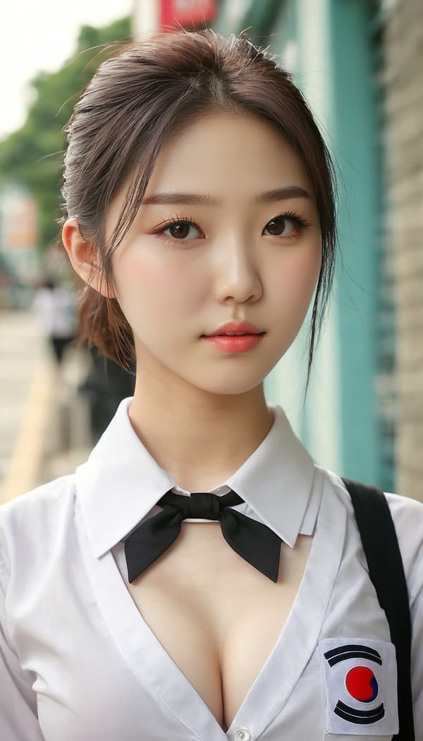 Tags: 21872187, SDXL
{"3": {"inputs": {"seed": 454509292898928, "steps": 32, "cfg": 6.08, "sampler_name": "dpmpp_2m", "scheduler": "karras", "denoise": 1.0, "model": ["27", 0], "positive": ["6", 0], "negative": ["7", 0], "latent_image": ["5", 0]}, "class_type": "KSampler"}, "4": {"inputs": {"ckpt_name": "juggernautxl.safetensors"}, "class_type": "CheckpointLoaderSimple"}, "5": {"inputs": {"width": 768, "height": 1344, "batch_size": 1}, "class_type": "EmptyLatentImage"}, "6": {"inputs": {"text": "21 year old girl, (korean:1.14), (slim:1.01), (double eyelids:0.95), (blush:1.00), (temptress:1.00), (cute:1.13), (seductive pose:0.99), (eyelashes:1.14), (detailed face:1.06), (sexy lips:1.06), (idol:1.10), (beautiful eyes:1.05), (pale skin:1.03), (seductive facial expression:1.14), (on all fours:1.11), (spreading ass cheeks:1.01), (from behind:1.10), (backboob:1.04), (school uniform:1.12), choker, busy street, (portra:1.08), (skin fuzz:1.04), (film:1.09), (textured skin:1.03), (natural looking skin:1.01), (candid cinema:1.08), (RAW:1.04), (soft lighting:1.06), (detailed skin:1.03)", "clip": ["27", 1]}, "class_type": "CLIPTextEncode"}, "7": {"inputs": {"text": "(bad hands:1.08), (distorted:1.11), (open mouth:1.06), (worst quality:1.06), (low resolution:1.10), (watermark:1.06), (twisted:1.11)", "clip": ["27", 1]}, "class_type": "CLIPTextEncode"}, "8": {"inputs": {"samples": ["3", 0], "vae": ["4", 2]}, "class_type": "VAEDecode"}, "25": {"inputs": {"lora_name": "nudify_xl.safetensors", "strength_model": 0.38, "strength_clip": 0.03, "model": ["4", 0], "clip": ["4", 1]}, "class_type": "LoraLoader"}, "26": {"inputs": {"lora_name": "shirtlift_SDXL_v2.safetensors", "strength_model": 0.07, "strength_clip": 0.04, "model": ["25", 0], "clip": ["25", 1]}, "class_type": "LoraLoader"}, "27": {"inputs": {"lora_name": "PerfectEyesXL.safetensors", "strength_model": 0.14, "strength_clip": 0.16, "model": ["26", 0], "clip": ["26", 1]}, "class_type": "LoraLoader"}, "30": {"inputs": {"model_name": "4x_NMKD-Superscale-SP_178000_G.pth"}, "class_type": "UpscaleModelLoader"}, "31": {"inputs": {"upscale_model": ["30", 0], "image": ["8", 0]}, "class_type": "ImageUpscaleWithModel"}, "32": {"inputs": {"upscale_method": "lanczos", "scale_by": 0.5, "image": ["31", 0]}, "class_type": "ImageScaleBy"}, "33": {"inputs": {"pixels": ["32", 0], "vae": ["4", 2]}, "class_type": "VAEEncode"}, "34": {"inputs": {"seed": 454509292898928, "steps": 32, "cfg": 6.08, "sampler_name": "dpmpp_2m", "scheduler": "karras", "denoise": 0.3, "model": ["27", 0], "positive": ["6", 0], "negative": ["7", 0], "latent_image": ["33", 0]}, "class_type": "KSampler"}, "36": {"inputs": {"samples": ["34", 0], "vae": ["4", 2]}, "class_type": "VAEDecode"}, "39": {"inputs": {"filename_prefix": "comfyapi-1731053574625", "images": ["36", 0]}, "class_type": "SaveImage"}}