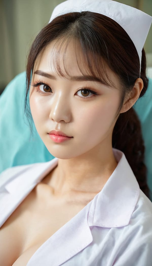 Tags: 21872187, SDXL
{"3": {"inputs": {"seed": 846835410997353, "steps": 64, "cfg": 6.52, "sampler_name": "dpmpp_2m", "scheduler": "karras", "denoise": 1.0, "model": ["27", 0], "positive": ["6", 0], "negative": ["7", 0], "latent_image": ["5", 0]}, "class_type": "KSampler"}, "4": {"inputs": {"ckpt_name": "juggernautxl.safetensors"}, "class_type": "CheckpointLoaderSimple"}, "5": {"inputs": {"width": 768, "height": 1344, "batch_size": 1}, "class_type": "EmptyLatentImage"}, "6": {"inputs": {"text": "26 year old girl, (korean:0.97), (seductive pose:1.02), (cute:1.04), (beautiful eyes:1.11), (sexy lips:1.00), (temptress:1.14), (blush:1.04), (detailed face:1.04), (seductive facial expression:1.04), (double eyelids:1.09), (idol:1.01), (eyelashes:1.11), (pale skin:1.03), (slim:0.97), (in a seductive pose:1.03), (large perky breasts:1.00), (cleavage:1.00), (thigh gap:1.04), (nurse in uniform:1.01) working in a hospital ward, (film:1.07), (candid cinema:1.04), (textured skin:1.08), (soft lighting:1.06), (RAW:1.08), (portra:1.05), (skin fuzz:1.02), (natural looking skin:1.07), (detailed skin:1.04)", "clip": ["27", 1]}, "class_type": "CLIPTextEncode"}, "7": {"inputs": {"text": "(distorted:1.13), (worst quality:1.13), (open mouth:1.12), (low resolution:1.12), (twisted:1.11), (bad hands:1.11), (watermark:1.14)", "clip": ["27", 1]}, "class_type": "CLIPTextEncode"}, "8": {"inputs": {"samples": ["3", 0], "vae": ["4", 2]}, "class_type": "VAEDecode"}, "25": {"inputs": {"lora_name": "nudify_xl.safetensors", "strength_model": 0.29, "strength_clip": 0.33, "model": ["4", 0], "clip": ["4", 1]}, "class_type": "LoraLoader"}, "26": {"inputs": {"lora_name": "shirtlift_SDXL_v2.safetensors", "strength_model": 0.06, "strength_clip": 0.15, "model": ["25", 0], "clip": ["25", 1]}, "class_type": "LoraLoader"}, "27": {"inputs": {"lora_name": "PerfectEyesXL.safetensors", "strength_model": 0.16, "strength_clip": 0.06, "model": ["26", 0], "clip": ["26", 1]}, "class_type": "LoraLoader"}, "30": {"inputs": {"model_name": "4x_NMKD-Superscale-SP_178000_G.pth"}, "class_type": "UpscaleModelLoader"}, "31": {"inputs": {"upscale_model": ["30", 0], "image": ["8", 0]}, "class_type": "ImageUpscaleWithModel"}, "32": {"inputs": {"upscale_method": "lanczos", "scale_by": 0.5, "image": ["31", 0]}, "class_type": "ImageScaleBy"}, "33": {"inputs": {"pixels": ["32", 0], "vae": ["4", 2]}, "class_type": "VAEEncode"}, "34": {"inputs": {"seed": 846835410997353, "steps": 64, "cfg": 6.52, "sampler_name": "dpmpp_2m", "scheduler": "karras", "denoise": 0.3, "model": ["27", 0], "positive": ["6", 0], "negative": ["7", 0], "latent_image": ["33", 0]}, "class_type": "KSampler"}, "36": {"inputs": {"samples": ["34", 0], "vae": ["4", 2]}, "class_type": "VAEDecode"}, "39": {"inputs": {"filename_prefix": "comfyapi-1717459327061", "images": ["36", 0]}, "class_type": "SaveImage"}}