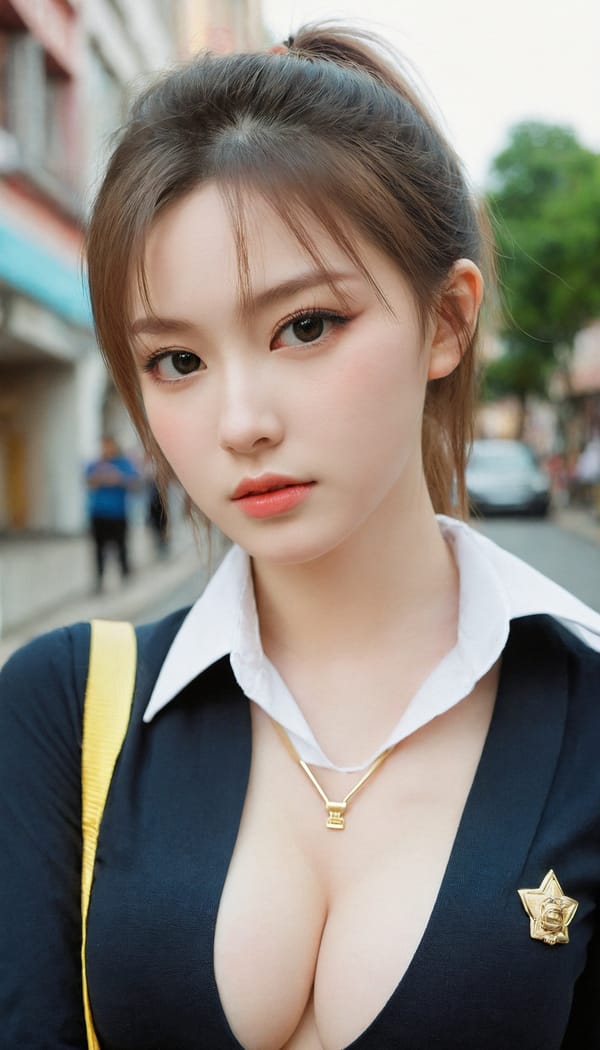 Tags: 21872187, SDXL
{"3": {"inputs": {"seed": 109382590761611, "steps": 32, "cfg": 5.07, "sampler_name": "dpmpp_2m", "scheduler": "karras", "denoise": 1.0, "model": ["27", 0], "positive": ["6", 0], "negative": ["7", 0], "latent_image": ["5", 0]}, "class_type": "KSampler"}, "4": {"inputs": {"ckpt_name": "leosamsHelloworldSDXL_helloworldSDXL32DPO.safetensors"}, "class_type": "CheckpointLoaderSimple"}, "5": {"inputs": {"width": 768, "height": 1344, "batch_size": 1}, "class_type": "EmptyLatentImage"}, "6": {"inputs": {"text": "26 year old girl, (russian:1.05), (taiwanese:1.13), (irish:1.14), (ukrainian:1.12), (detailed face:1.08), (idol:1.05), (seductive pose:1.00), (temptress:0.95), (beautiful eyes:1.09), (pale skin:1.14), (eyelashes:1.01), (slim:1.05), (sexy lips:1.11), (blush:1.14), (seductive facial expression:1.03), (cute:1.06), (double eyelids:0.99), (in a seductive pose:1.02), (large perky breasts:0.98), (cleavage:1.03), (thigh gap:0.95), (school uniform:1.00), choker, busy street, (natural looking skin:1.04), (soft lighting:1.01), (film:1.03), (detailed skin:1.07), (RAW:1.08), (textured skin:1.00), (candid cinema:1.01), (skin fuzz:1.02), (portra:1.09)", "clip": ["27", 1]}, "class_type": "CLIPTextEncode"}, "7": {"inputs": {"text": "(bad hands:1.12), (worst quality:1.08), (watermark:1.06), (twisted:1.06), (low resolution:1.13), (open mouth:1.13), (distorted:1.11)", "clip": ["27", 1]}, "class_type": "CLIPTextEncode"}, "8": {"inputs": {"samples": ["3", 0], "vae": ["4", 2]}, "class_type": "VAEDecode"}, "25": {"inputs": {"lora_name": "nudify_xl.safetensors", "strength_model": 0.11, "strength_clip": 0.0, "model": ["4", 0], "clip": ["4", 1]}, "class_type": "LoraLoader"}, "26": {"inputs": {"lora_name": "shirtlift_SDXL_v2.safetensors", "strength_model": 0.18, "strength_clip": 0.12, "model": ["25", 0], "clip": ["25", 1]}, "class_type": "LoraLoader"}, "27": {"inputs": {"lora_name": "PerfectEyesXL.safetensors", "strength_model": 0.17, "strength_clip": 0.04, "model": ["26", 0], "clip": ["26", 1]}, "class_type": "LoraLoader"}, "30": {"inputs": {"model_name": "4x_NMKD-Superscale-SP_178000_G.pth"}, "class_type": "UpscaleModelLoader"}, "31": {"inputs": {"upscale_model": ["30", 0], "image": ["8", 0]}, "class_type": "ImageUpscaleWithModel"}, "32": {"inputs": {"upscale_method": "lanczos", "scale_by": 0.5, "image": ["31", 0]}, "class_type": "ImageScaleBy"}, "33": {"inputs": {"pixels": ["32", 0], "vae": ["4", 2]}, "class_type": "VAEEncode"}, "34": {"inputs": {"seed": 109382590761611, "steps": 32, "cfg": 5.07, "sampler_name": "dpmpp_2m", "scheduler": "karras", "denoise": 0.3, "model": ["27", 0], "positive": ["6", 0], "negative": ["7", 0], "latent_image": ["33", 0]}, "class_type": "KSampler"}, "36": {"inputs": {"samples": ["34", 0], "vae": ["4", 2]}, "class_type": "VAEDecode"}, "39": {"inputs": {"filename_prefix": "comfyapi-1707727065522", "images": ["36", 0]}, "class_type": "SaveImage"}}