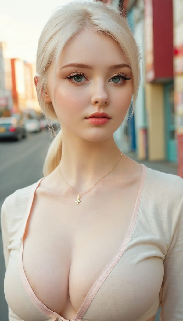 Tags: 21872187, SDXL
{"3": {"inputs": {"seed": 850805154213996, "steps": 32, "cfg": 6.92, "sampler_name": "dpmpp_2m", "scheduler": "karras", "denoise": 1.0, "model": ["27", 0], "positive": ["6", 0], "negative": ["7", 0], "latent_image": ["5", 0]}, "class_type": "KSampler"}, "4": {"inputs": {"ckpt_name": "juggernautxl.safetensors"}, "class_type": "CheckpointLoaderSimple"}, "5": {"inputs": {"width": 768, "height": 1344, "batch_size": 1}, "class_type": "EmptyLatentImage"}, "6": {"inputs": {"text": "26 year old girl, (russian:1.07), (irish:1.11), (eyelashes:1.11), (detailed face:1.01), (pale skin:1.13), (seductive facial expression:0.97), (beautiful eyes:1.04), (temptress:1.09), (seductive pose:1.12), (sexy lips:1.08), (blush:1.02), (cute:1.05), (slim:1.03), (idol:1.01), (double eyelids:1.04), (in a seductive pose:0.99), (large perky breasts:1.11), (cleavage:1.01), (thigh gap:0.97), (school uniform:0.97), choker, busy street, (natural looking skin:1.06), (skin fuzz:1.00), (soft lighting:1.00), (film:1.09), (candid cinema:1.01), (textured skin:1.04), (portra:1.06), (detailed skin:1.02), (RAW:1.06)", "clip": ["27", 1]}, "class_type": "CLIPTextEncode"}, "7": {"inputs": {"text": "(watermark:1.11), (low resolution:1.14), (bad hands:1.13), (worst quality:1.11), (twisted:1.08), (distorted:1.05), (open mouth:1.14)", "clip": ["27", 1]}, "class_type": "CLIPTextEncode"}, "8": {"inputs": {"samples": ["3", 0], "vae": ["4", 2]}, "class_type": "VAEDecode"}, "25": {"inputs": {"lora_name": "nudify_xl.safetensors", "strength_model": 0.2, "strength_clip": 0.32, "model": ["4", 0], "clip": ["4", 1]}, "class_type": "LoraLoader"}, "26": {"inputs": {"lora_name": "shirtlift_SDXL_v2.safetensors", "strength_model": 0.16, "strength_clip": 0.03, "model": ["25", 0], "clip": ["25", 1]}, "class_type": "LoraLoader"}, "27": {"inputs": {"lora_name": "PerfectEyesXL.safetensors", "strength_model": 0.08, "strength_clip": 0.01, "model": ["26", 0], "clip": ["26", 1]}, "class_type": "LoraLoader"}, "30": {"inputs": {"model_name": "4x_NMKD-Superscale-SP_178000_G.pth"}, "class_type": "UpscaleModelLoader"}, "31": {"inputs": {"upscale_model": ["30", 0], "image": ["8", 0]}, "class_type": "ImageUpscaleWithModel"}, "32": {"inputs": {"upscale_method": "lanczos", "scale_by": 0.5, "image": ["31", 0]}, "class_type": "ImageScaleBy"}, "33": {"inputs": {"pixels": ["32", 0], "vae": ["4", 2]}, "class_type": "VAEEncode"}, "34": {"inputs": {"seed": 850805154213996, "steps": 32, "cfg": 6.92, "sampler_name": "dpmpp_2m", "scheduler": "karras", "denoise": 0.3, "model": ["27", 0], "positive": ["6", 0], "negative": ["7", 0], "latent_image": ["33", 0]}, "class_type": "KSampler"}, "36": {"inputs": {"samples": ["34", 0], "vae": ["4", 2]}, "class_type": "VAEDecode"}, "39": {"inputs": {"filename_prefix": "comfyapi-1734711660838", "images": ["36", 0]}, "class_type": "SaveImage"}}