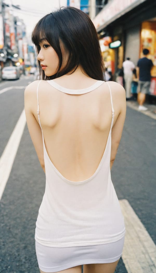 Tags: 21872187, SDXL
{"3": {"inputs": {"seed": 389921527785712, "steps": 64, "cfg": 5.13, "sampler_name": "dpmpp_2m", "scheduler": "karras", "denoise": 1.0, "model": ["27", 0], "positive": ["6", 0], "negative": ["7", 0], "latent_image": ["5", 0]}, "class_type": "KSampler"}, "4": {"inputs": {"ckpt_name": "helloworldxl.safetensors"}, "class_type": "CheckpointLoaderSimple"}, "5": {"inputs": {"width": 768, "height": 1344, "batch_size": 1}, "class_type": "EmptyLatentImage"}, "6": {"inputs": {"text": "28 year old girl, (japanese:1.11), (seductive pose:0.97), (idol:1.09), (cute:1.08), (eyelashes:1.11), (sexy lips:1.12), (seductive facial expression:1.03), (slim:1.14), (pale skin:1.07), (blush:0.99), (detailed face:1.10), (beautiful eyes:0.96), (double eyelids:0.98), (on all fours:1.02), (spreading ass cheeks:0.97), (from behind:0.97), (backboob:1.10), (white tanktop:1.12), busy street, (portra:1.07), (candid cinema:1.05), (skin fuzz:1.01), (detailed skin:1.06), (textured skin:1.02), (soft lighting:1.03), (RAW:1.06), (natural looking skin:1.01), (film:1.04)", "clip": ["27", 1]}, "class_type": "CLIPTextEncode"}, "7": {"inputs": {"text": "(low resolution:1.06), (watermark:1.09), (bad hands:1.08), (worst quality:1.14), (distorted:1.10), (twisted:1.10), (open mouth:1.05)", "clip": ["27", 1]}, "class_type": "CLIPTextEncode"}, "8": {"inputs": {"samples": ["3", 0], "vae": ["4", 2]}, "class_type": "VAEDecode"}, "25": {"inputs": {"lora_name": "nudify_xl.safetensors", "strength_model": 0.22, "strength_clip": 0.22, "model": ["4", 0], "clip": ["4", 1]}, "class_type": "LoraLoader"}, "26": {"inputs": {"lora_name": "shirtlift_SDXL_v2.safetensors", "strength_model": 0.02, "strength_clip": 0.11, "model": ["25", 0], "clip": ["25", 1]}, "class_type": "LoraLoader"}, "27": {"inputs": {"lora_name": "PerfectEyesXL.safetensors", "strength_model": 0.16, "strength_clip": 0.06, "model": ["26", 0], "clip": ["26", 1]}, "class_type": "LoraLoader"}, "30": {"inputs": {"model_name": "4x_NMKD-Superscale-SP_178000_G.pth"}, "class_type": "UpscaleModelLoader"}, "31": {"inputs": {"upscale_model": ["30", 0], "image": ["8", 0]}, "class_type": "ImageUpscaleWithModel"}, "32": {"inputs": {"upscale_method": "lanczos", "scale_by": 0.5, "image": ["31", 0]}, "class_type": "ImageScaleBy"}, "33": {"inputs": {"pixels": ["32", 0], "vae": ["4", 2]}, "class_type": "VAEEncode"}, "34": {"inputs": {"seed": 389921527785712, "steps": 64, "cfg": 5.13, "sampler_name": "dpmpp_2m", "scheduler": "karras", "denoise": 0.3, "model": ["27", 0], "positive": ["6", 0], "negative": ["7", 0], "latent_image": ["33", 0]}, "class_type": "KSampler"}, "36": {"inputs": {"samples": ["34", 0], "vae": ["4", 2]}, "class_type": "VAEDecode"}, "39": {"inputs": {"filename_prefix": "comfyapi-1714635171807", "images": ["36", 0]}, "class_type": "SaveImage"}}