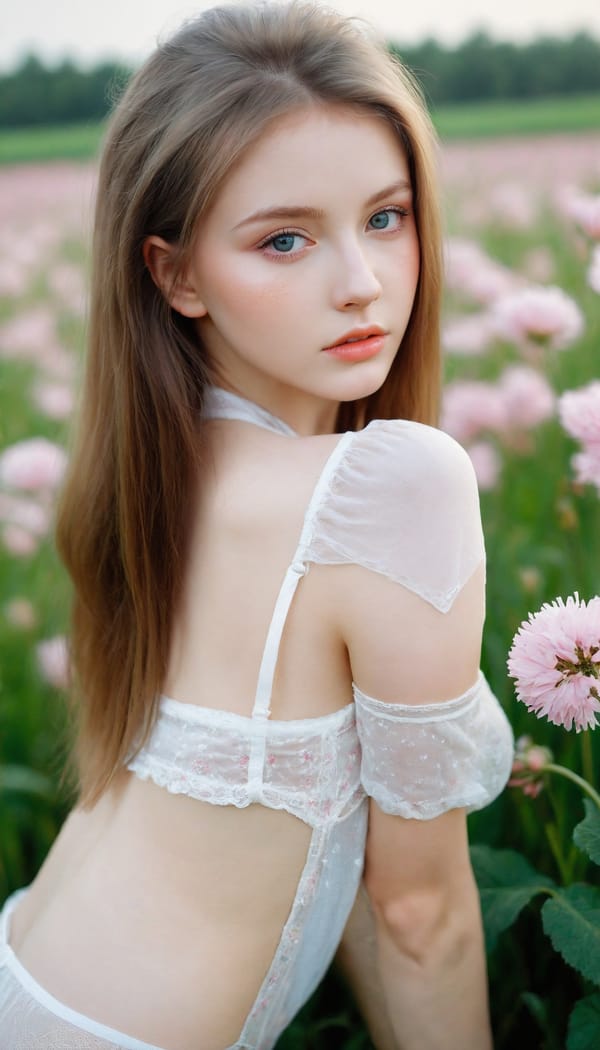 Tags: 21872187, SDXL
{"3": {"inputs": {"seed": 177369303324762, "steps": 64, "cfg": 6.35, "sampler_name": "dpmpp_2m", "scheduler": "karras", "denoise": 1.0, "model": ["27", 0], "positive": ["6", 0], "negative": ["7", 0], "latent_image": ["5", 0]}, "class_type": "KSampler"}, "4": {"inputs": {"ckpt_name": "leosamsHelloworldSDXL_helloworldSDXL32DPO.safetensors"}, "class_type": "CheckpointLoaderSimple"}, "5": {"inputs": {"width": 768, "height": 1344, "batch_size": 1}, "class_type": "EmptyLatentImage"}, "6": {"inputs": {"text": "21 year old girl, (ukrainian:1.03), (detailed face:1.00), (temptress:0.95), (sexy lips:1.05), (eyelashes:1.07), (idol:1.14), (slim:1.02), (seductive facial expression:1.07), (blush:0.96), (double eyelids:1.06), (cute:1.08), (seductive pose:0.99), (beautiful eyes:1.14), (pale skin:0.99), (perky ass:0.97), (exposed ass:1.13), (looking back:0.97), (sexy ass:0.99), (thigh gap:1.02), wearing (translucent clothes:1.09) on a flower field, (skin fuzz:1.01), (portra:1.03), (candid cinema:1.09), (film:1.07), (soft lighting:1.09), (RAW:1.07), (detailed skin:1.04), (textured skin:1.09), (natural looking skin:1.02)", "clip": ["27", 1]}, "class_type": "CLIPTextEncode"}, "7": {"inputs": {"text": "(worst quality:1.10), (low resolution:1.06), (twisted:1.05), (open mouth:1.10), (distorted:1.08), (watermark:1.14), (bad hands:1.10)", "clip": ["27", 1]}, "class_type": "CLIPTextEncode"}, "8": {"inputs": {"samples": ["3", 0], "vae": ["4", 2]}, "class_type": "VAEDecode"}, "25": {"inputs": {"lora_name": "nudify_xl.safetensors", "strength_model": 0.03, "strength_clip": 0.05, "model": ["4", 0], "clip": ["4", 1]}, "class_type": "LoraLoader"}, "26": {"inputs": {"lora_name": "shirtlift_SDXL_v2.safetensors", "strength_model": 0.1, "strength_clip": 0.06, "model": ["25", 0], "clip": ["25", 1]}, "class_type": "LoraLoader"}, "27": {"inputs": {"lora_name": "PerfectEyesXL.safetensors", "strength_model": 0.01, "strength_clip": 0.11, "model": ["26", 0], "clip": ["26", 1]}, "class_type": "LoraLoader"}, "30": {"inputs": {"model_name": "4x_NMKD-Superscale-SP_178000_G.pth"}, "class_type": "UpscaleModelLoader"}, "31": {"inputs": {"upscale_model": ["30", 0], "image": ["8", 0]}, "class_type": "ImageUpscaleWithModel"}, "32": {"inputs": {"upscale_method": "lanczos", "scale_by": 0.5, "image": ["31", 0]}, "class_type": "ImageScaleBy"}, "33": {"inputs": {"pixels": ["32", 0], "vae": ["4", 2]}, "class_type": "VAEEncode"}, "34": {"inputs": {"seed": 177369303324762, "steps": 64, "cfg": 6.35, "sampler_name": "dpmpp_2m", "scheduler": "karras", "denoise": 0.3, "model": ["27", 0], "positive": ["6", 0], "negative": ["7", 0], "latent_image": ["33", 0]}, "class_type": "KSampler"}, "36": {"inputs": {"samples": ["34", 0], "vae": ["4", 2]}, "class_type": "VAEDecode"}, "39": {"inputs": {"filename_prefix": "comfyapi-1707717490124", "images": ["36", 0]}, "class_type": "SaveImage"}}