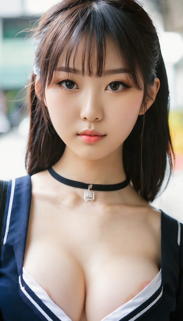 Tags: 21872187, SDXL
{"3": {"inputs": {"seed": 211673522056596, "steps": 32, "cfg": 6.09, "sampler_name": "dpmpp_2m", "scheduler": "karras", "denoise": 1.0, "model": ["27", 0], "positive": ["6", 0], "negative": ["7", 0], "latent_image": ["5", 0]}, "class_type": "KSampler"}, "4": {"inputs": {"ckpt_name": "juggernautxl.safetensors"}, "class_type": "CheckpointLoaderSimple"}, "5": {"inputs": {"width": 768, "height": 1344, "batch_size": 1}, "class_type": "EmptyLatentImage"}, "6": {"inputs": {"text": "19 year old girl, (taiwanese:1.14), (japanese:1.00), (pale skin:0.99), (double eyelids:0.98), (temptress:0.95), (slim:1.04), (blush:1.04), (detailed face:1.04), (beautiful eyes:1.00), (seductive pose:0.96), (sexy lips:1.06), (eyelashes:1.08), (idol:1.00), (cute:1.13), (seductive facial expression:1.14), (in a seductive pose:1.01), (large perky breasts:1.06), (cleavage:1.10), (thigh gap:0.98), (school uniform:1.11), choker, busy street, (RAW:1.03), (soft lighting:1.09), (portra:1.05), (detailed skin:1.09), (natural looking skin:1.02), (film:1.01), (skin fuzz:1.02), (textured skin:1.09), (candid cinema:1.06)", "clip": ["27", 1]}, "class_type": "CLIPTextEncode"}, "7": {"inputs": {"text": "(low resolution:1.06), (open mouth:1.10), (twisted:1.08), (worst quality:1.09), (distorted:1.13), (watermark:1.14), (bad hands:1.11)", "clip": ["27", 1]}, "class_type": "CLIPTextEncode"}, "8": {"inputs": {"samples": ["3", 0], "vae": ["4", 2]}, "class_type": "VAEDecode"}, "25": {"inputs": {"lora_name": "nudify_xl.safetensors", "strength_model": 0.06, "strength_clip": 0.26, "model": ["4", 0], "clip": ["4", 1]}, "class_type": "LoraLoader"}, "26": {"inputs": {"lora_name": "shirtlift_SDXL_v2.safetensors", "strength_model": 0.09, "strength_clip": 0.12, "model": ["25", 0], "clip": ["25", 1]}, "class_type": "LoraLoader"}, "27": {"inputs": {"lora_name": "PerfectEyesXL.safetensors", "strength_model": 0.04, "strength_clip": 0.02, "model": ["26", 0], "clip": ["26", 1]}, "class_type": "LoraLoader"}, "30": {"inputs": {"model_name": "4x_NMKD-Superscale-SP_178000_G.pth"}, "class_type": "UpscaleModelLoader"}, "31": {"inputs": {"upscale_model": ["30", 0], "image": ["8", 0]}, "class_type": "ImageUpscaleWithModel"}, "32": {"inputs": {"upscale_method": "lanczos", "scale_by": 0.5, "image": ["31", 0]}, "class_type": "ImageScaleBy"}, "33": {"inputs": {"pixels": ["32", 0], "vae": ["4", 2]}, "class_type": "VAEEncode"}, "34": {"inputs": {"seed": 211673522056596, "steps": 32, "cfg": 6.09, "sampler_name": "dpmpp_2m", "scheduler": "karras", "denoise": 0.3, "model": ["27", 0], "positive": ["6", 0], "negative": ["7", 0], "latent_image": ["33", 0]}, "class_type": "KSampler"}, "36": {"inputs": {"samples": ["34", 0], "vae": ["4", 2]}, "class_type": "VAEDecode"}, "39": {"inputs": {"filename_prefix": "comfyapi-1725862034760", "images": ["36", 0]}, "class_type": "SaveImage"}}