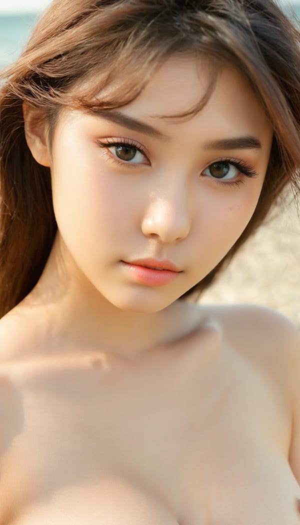 Tags: 21872187, SDXL
{"3": {"inputs": {"seed": 476311764418697, "steps": 32, "cfg": 5.89, "sampler_name": "dpmpp_2m", "scheduler": "karras", "denoise": 1.0, "model": ["27", 0], "positive": ["6", 0], "negative": ["7", 0], "latent_image": ["5", 0]}, "class_type": "KSampler"}, "4": {"inputs": {"ckpt_name": "juggernautxl.safetensors"}, "class_type": "CheckpointLoaderSimple"}, "5": {"inputs": {"width": 768, "height": 1344, "batch_size": 1}, "class_type": "EmptyLatentImage"}, "6": {"inputs": {"text": "19 year old girl, (eyelashes:1.05), (cute:0.97), (double eyelids:1.01), (beautiful eyes:1.13), (detailed face:1.14), (temptress:1.05), (seductive pose:1.05), (seductive facial expression:1.01), (blush:1.03), (slim:1.01), (sexy lips:0.96), (idol:0.97), (in a seductive pose:1.08), (large perky breasts:1.13), (cleavage:1.03), (thigh gap:1.06), strolling (nude:0.95) at a beach, (natural looking skin:1.08), (RAW:1.02), (detailed skin:1.08), (film:1.04), (skin fuzz:1.07), (candid cinema:1.08), (soft lighting:1.04), (portra:1.05), (textured skin:1.05)", "clip": ["27", 1]}, "class_type": "CLIPTextEncode"}, "7": {"inputs": {"text": "(open mouth:1.14), (distorted:1.14), (watermark:1.12), (bad hands:1.05), (low resolution:1.09), (worst quality:1.11), (twisted:1.09)", "clip": ["27", 1]}, "class_type": "CLIPTextEncode"}, "8": {"inputs": {"samples": ["3", 0], "vae": ["4", 2]}, "class_type": "VAEDecode"}, "25": {"inputs": {"lora_name": "nudify_xl.safetensors", "strength_model": 0.36, "strength_clip": 0.04, "model": ["4", 0], "clip": ["4", 1]}, "class_type": "LoraLoader"}, "26": {"inputs": {"lora_name": "shirtlift_SDXL_v2.safetensors", "strength_model": 0.12, "strength_clip": 0.06, "model": ["25", 0], "clip": ["25", 1]}, "class_type": "LoraLoader"}, "27": {"inputs": {"lora_name": "PerfectEyesXL.safetensors", "strength_model": 0.18, "strength_clip": 0.05, "model": ["26", 0], "clip": ["26", 1]}, "class_type": "LoraLoader"}, "30": {"inputs": {"model_name": "4x_NMKD-Superscale-SP_178000_G.pth"}, "class_type": "UpscaleModelLoader"}, "31": {"inputs": {"upscale_model": ["30", 0], "image": ["8", 0]}, "class_type": "ImageUpscaleWithModel"}, "32": {"inputs": {"upscale_method": "lanczos", "scale_by": 0.5, "image": ["31", 0]}, "class_type": "ImageScaleBy"}, "33": {"inputs": {"pixels": ["32", 0], "vae": ["4", 2]}, "class_type": "VAEEncode"}, "34": {"inputs": {"seed": 476311764418697, "steps": 32, "cfg": 5.89, "sampler_name": "dpmpp_2m", "scheduler": "karras", "denoise": 0.3, "model": ["27", 0], "positive": ["6", 0], "negative": ["7", 0], "latent_image": ["33", 0]}, "class_type": "KSampler"}, "36": {"inputs": {"samples": ["34", 0], "vae": ["4", 2]}, "class_type": "VAEDecode"}, "39": {"inputs": {"filename_prefix": "comfyapi-1716445235135", "images": ["36", 0]}, "class_type": "SaveImage"}}