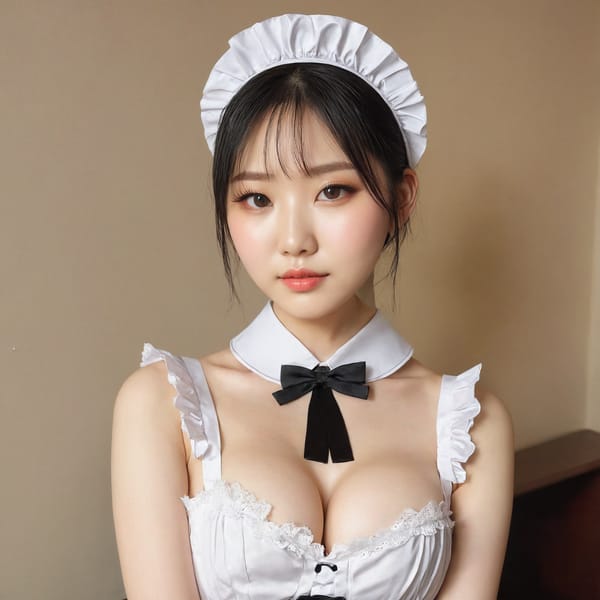 Tags: 21872187, SDXL
{"3": {"inputs": {"seed": 126795856390357, "steps": 32, "cfg": 5.39, "sampler_name": "dpmpp_2m", "scheduler": "karras", "denoise": 1.0, "model": ["27", 0], "positive": ["6", 0], "negative": ["7", 0], "latent_image": ["5", 0]}, "class_type": "KSampler"}, "4": {"inputs": {"ckpt_name": "juggernautxl.safetensors"}, "class_type": "CheckpointLoaderSimple"}, "5": {"inputs": {"width": 1024, "height": 1024, "batch_size": 1}, "class_type": "EmptyLatentImage"}, "6": {"inputs": {"text": "18 year old girl, (irish:0.97), (korean:1.10), (taiwanese:1.06), (double eyelids:1.11), (sexy lips:1.13), (blush:0.99), (detailed face:0.99), (temptress:0.99), (beautiful eyes:0.95), (idol:1.03), (slim:1.02), (pale skin:1.11), (seductive facial expression:0.97), (eyelashes:1.11), (cute:1.06), (seductive pose:1.14), (in a seductive pose:1.04), (large perky breasts:0.96), (cleavage:1.13), (thigh gap:0.96), in a (skimpy maid costume:1.08) working at a maid cafe, choker, bowtie, headband, pleated skirt, (soft lighting:1.09), (RAW:1.03), (textured skin:1.09), (film:1.09), (portra:1.06), (candid cinema:1.01), (skin fuzz:1.01), (natural looking skin:1.00), (detailed skin:1.02)", "clip": ["27", 1]}, "class_type": "CLIPTextEncode"}, "7": {"inputs": {"text": "(twisted:1.08), (watermark:1.11), (bad hands:1.10), (worst quality:1.14), (distorted:1.14), (open mouth:1.14), (low resolution:1.13)", "clip": ["27", 1]}, "class_type": "CLIPTextEncode"}, "8": {"inputs": {"samples": ["3", 0], "vae": ["4", 2]}, "class_type": "VAEDecode"}, "25": {"inputs": {"lora_name": "nudify_xl.safetensors", "strength_model": 0.03, "strength_clip": 0.34, "model": ["4", 0], "clip": ["4", 1]}, "class_type": "LoraLoader"}, "26": {"inputs": {"lora_name": "shirtlift_SDXL_v2.safetensors", "strength_model": 0.14, "strength_clip": 0.17, "model": ["25", 0], "clip": ["25", 1]}, "class_type": "LoraLoader"}, "27": {"inputs": {"lora_name": "PerfectEyesXL.safetensors", "strength_model": 0.13, "strength_clip": 0.16, "model": ["26", 0], "clip": ["26", 1]}, "class_type": "LoraLoader"}, "30": {"inputs": {"model_name": "4x_NMKD-Superscale-SP_178000_G.pth"}, "class_type": "UpscaleModelLoader"}, "31": {"inputs": {"upscale_model": ["30", 0], "image": ["8", 0]}, "class_type": "ImageUpscaleWithModel"}, "32": {"inputs": {"upscale_method": "lanczos", "scale_by": 0.5, "image": ["31", 0]}, "class_type": "ImageScaleBy"}, "33": {"inputs": {"pixels": ["32", 0], "vae": ["4", 2]}, "class_type": "VAEEncode"}, "34": {"inputs": {"seed": 126795856390357, "steps": 32, "cfg": 5.39, "sampler_name": "dpmpp_2m", "scheduler": "karras", "denoise": 0.3, "model": ["27", 0], "positive": ["6", 0], "negative": ["7", 0], "latent_image": ["33", 0]}, "class_type": "KSampler"}, "36": {"inputs": {"samples": ["34", 0], "vae": ["4", 2]}, "class_type": "VAEDecode"}, "39": {"inputs": {"filename_prefix": "comfyapi-1718881214115", "images": ["36", 0]}, "class_type": "SaveImage"}}