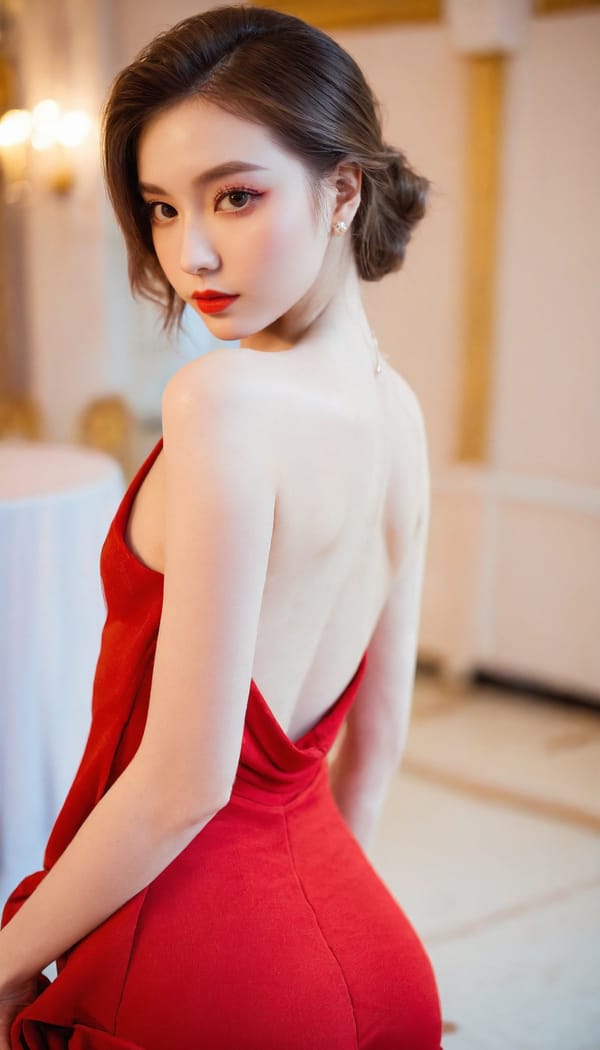 Tags: 21872187, SDXL
{"3": {"inputs": {"seed": 497953090419315, "steps": 64, "cfg": 6.53, "sampler_name": "dpmpp_2m", "scheduler": "karras", "denoise": 1.0, "model": ["27", 0], "positive": ["6", 0], "negative": ["7", 0], "latent_image": ["5", 0]}, "class_type": "KSampler"}, "4": {"inputs": {"ckpt_name": "helloworldxl.safetensors"}, "class_type": "CheckpointLoaderSimple"}, "5": {"inputs": {"width": 768, "height": 1344, "batch_size": 1}, "class_type": "EmptyLatentImage"}, "6": {"inputs": {"text": "22 year old girl, (ukrainian:0.97), (slim:1.10), (sexy lips:1.09), (blush:0.95), (temptress:1.00), (eyelashes:1.11), (pale skin:1.07), (cute:0.97), (double eyelids:1.01), (seductive facial expression:1.09), (beautiful eyes:1.01), (idol:1.14), (seductive pose:1.14), (detailed face:1.14), (perky ass:0.96), (exposed ass:0.99), (looking back:1.13), (sexy ass:1.00), (thigh gap:0.96), (wearing a low-cut red dress:1.07) at a ballroom, (soft lighting:1.00), (skin fuzz:1.09), (detailed skin:1.03), (RAW:1.06), (textured skin:1.00), (natural looking skin:1.05), (portra:1.08), (film:1.02)", "clip": ["27", 1]}, "class_type": "CLIPTextEncode"}, "7": {"inputs": {"text": "(bad hands:1.10), (worst quality:1.05), (open mouth:1.14), (watermark:1.11), (distorted:1.10), (twisted:1.07), (low resolution:1.14)", "clip": ["27", 1]}, "class_type": "CLIPTextEncode"}, "8": {"inputs": {"samples": ["3", 0], "vae": ["4", 2]}, "class_type": "VAEDecode"}, "25": {"inputs": {"lora_name": "nudify_xl.safetensors", "strength_model": 0.31, "strength_clip": 0.3, "model": ["4", 0], "clip": ["4", 1]}, "class_type": "LoraLoader"}, "26": {"inputs": {"lora_name": "shirtlift_SDXL_v2.safetensors", "strength_model": 0.14, "strength_clip": 0.05, "model": ["25", 0], "clip": ["25", 1]}, "class_type": "LoraLoader"}, "27": {"inputs": {"lora_name": "PerfectEyesXL.safetensors", "strength_model": 0.12, "strength_clip": 0.05, "model": ["26", 0], "clip": ["26", 1]}, "class_type": "LoraLoader"}, "30": {"inputs": {"model_name": "4x_NMKD-Superscale-SP_178000_G.pth"}, "class_type": "UpscaleModelLoader"}, "31": {"inputs": {"upscale_model": ["30", 0], "image": ["8", 0]}, "class_type": "ImageUpscaleWithModel"}, "32": {"inputs": {"upscale_method": "lanczos", "scale_by": 0.5, "image": ["31", 0]}, "class_type": "ImageScaleBy"}, "33": {"inputs": {"pixels": ["32", 0], "vae": ["4", 2]}, "class_type": "VAEEncode"}, "34": {"inputs": {"seed": 497953090419315, "steps": 64, "cfg": 6.53, "sampler_name": "dpmpp_2m", "scheduler": "karras", "denoise": 0.3, "model": ["27", 0], "positive": ["6", 0], "negative": ["7", 0], "latent_image": ["33", 0]}, "class_type": "KSampler"}, "36": {"inputs": {"samples": ["34", 0], "vae": ["4", 2]}, "class_type": "VAEDecode"}, "39": {"inputs": {"filename_prefix": "comfyapi-1714797902159", "images": ["36", 0]}, "class_type": "SaveImage"}}