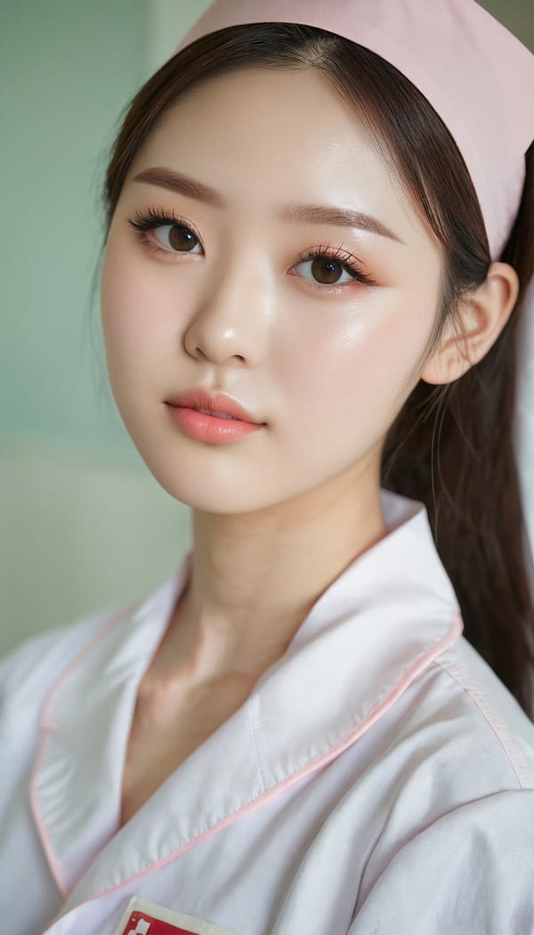 Tags: 21872187, SDXL
{"3": {"inputs": {"seed": 788022098848925, "steps": 32, "cfg": 6.12, "sampler_name": "dpmpp_2m", "scheduler": "karras", "denoise": 1.0, "model": ["27", 0], "positive": ["6", 0], "negative": ["7", 0], "latent_image": ["5", 0]}, "class_type": "KSampler"}, "4": {"inputs": {"ckpt_name": "juggernautxl.safetensors"}, "class_type": "CheckpointLoaderSimple"}, "5": {"inputs": {"width": 768, "height": 1344, "batch_size": 1}, "class_type": "EmptyLatentImage"}, "6": {"inputs": {"text": "24 year old girl, (irish:1.06), (korean:0.99), (idol:1.00), (beautiful eyes:1.02), (double eyelids:1.06), (blush:1.09), (sexy lips:1.05), (detailed face:1.00), (pale skin:1.00), (slim:1.02), (eyelashes:1.03), (seductive pose:1.13), (seductive facial expression:1.14), (cute:0.97), (perky ass:1.07), (exposed ass:0.95), (looking back:1.09), (sexy ass:0.97), (thigh gap:1.10), (nurse in uniform:1.12) working in a hospital ward, (candid cinema:1.08), (textured skin:1.08), (film:1.04), (detailed skin:1.01), (RAW:1.04), (portra:1.00), (soft lighting:1.00), (skin fuzz:1.07), (natural looking skin:1.08)", "clip": ["27", 1]}, "class_type": "CLIPTextEncode"}, "7": {"inputs": {"text": "(watermark:1.06), (bad hands:1.05), (open mouth:1.13), (distorted:1.09), (twisted:1.08), (worst quality:1.11), (low resolution:1.08)", "clip": ["27", 1]}, "class_type": "CLIPTextEncode"}, "8": {"inputs": {"samples": ["3", 0], "vae": ["4", 2]}, "class_type": "VAEDecode"}, "25": {"inputs": {"lora_name": "nudify_xl.safetensors", "strength_model": 0.21, "strength_clip": 0.36, "model": ["4", 0], "clip": ["4", 1]}, "class_type": "LoraLoader"}, "26": {"inputs": {"lora_name": "shirtlift_SDXL_v2.safetensors", "strength_model": 0.09, "strength_clip": 0.07, "model": ["25", 0], "clip": ["25", 1]}, "class_type": "LoraLoader"}, "27": {"inputs": {"lora_name": "PerfectEyesXL.safetensors", "strength_model": 0.02, "strength_clip": 0.1, "model": ["26", 0], "clip": ["26", 1]}, "class_type": "LoraLoader"}, "30": {"inputs": {"model_name": "4x_NMKD-Superscale-SP_178000_G.pth"}, "class_type": "UpscaleModelLoader"}, "31": {"inputs": {"upscale_model": ["30", 0], "image": ["8", 0]}, "class_type": "ImageUpscaleWithModel"}, "32": {"inputs": {"upscale_method": "lanczos", "scale_by": 0.5, "image": ["31", 0]}, "class_type": "ImageScaleBy"}, "33": {"inputs": {"pixels": ["32", 0], "vae": ["4", 2]}, "class_type": "VAEEncode"}, "34": {"inputs": {"seed": 788022098848925, "steps": 32, "cfg": 6.12, "sampler_name": "dpmpp_2m", "scheduler": "karras", "denoise": 0.3, "model": ["27", 0], "positive": ["6", 0], "negative": ["7", 0], "latent_image": ["33", 0]}, "class_type": "KSampler"}, "36": {"inputs": {"samples": ["34", 0], "vae": ["4", 2]}, "class_type": "VAEDecode"}, "39": {"inputs": {"filename_prefix": "comfyapi-1735869845555", "images": ["36", 0]}, "class_type": "SaveImage"}}