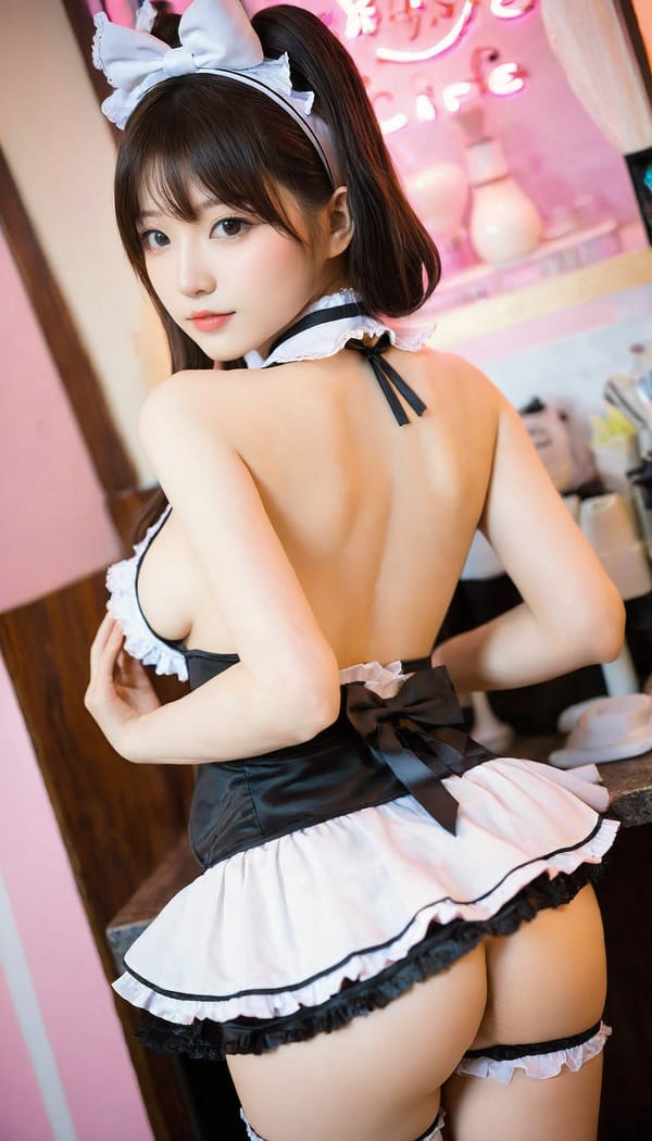 Tags: 21872187, SDXL
{"3": {"inputs": {"seed": 788662089028711, "steps": 32, "cfg": 7.54, "sampler_name": "dpmpp_2m", "scheduler": "karras", "denoise": 1.0, "model": ["27", 0], "positive": ["6", 0], "negative": ["7", 0], "latent_image": ["5", 0]}, "class_type": "KSampler"}, "4": {"inputs": {"ckpt_name": "helloworldxl.safetensors"}, "class_type": "CheckpointLoaderSimple"}, "5": {"inputs": {"width": 768, "height": 1344, "batch_size": 1}, "class_type": "EmptyLatentImage"}, "6": {"inputs": {"text": "22 year old girl, (taiwanese:1.05), (pale skin:0.99), (beautiful eyes:1.11), (slim:1.05), (eyelashes:0.96), (sexy lips:1.13), (idol:1.09), (double eyelids:1.03), (blush:0.97), (detailed face:1.05), (temptress:0.99), (cute:0.95), (on all fours:1.00), (spreading ass cheeks:1.00), (from behind:1.14), (backboob:1.02), in a (skimpy maid costume:1.11) working at a maid cafe, choker, bowtie, headband, pleated skirt, (skin fuzz:1.02), (natural looking skin:1.03), (portra:1.09), (film:1.01), (textured skin:1.05), (soft lighting:1.05), (RAW:1.09), (candid cinema:1.05), (detailed skin:1.04)", "clip": ["27", 1]}, "class_type": "CLIPTextEncode"}, "7": {"inputs": {"text": "(open mouth:1.13), (bad hands:1.13), (twisted:1.13), (worst quality:1.13), (watermark:1.12), (distorted:1.08), (low resolution:1.10)", "clip": ["27", 1]}, "class_type": "CLIPTextEncode"}, "8": {"inputs": {"samples": ["3", 0], "vae": ["4", 2]}, "class_type": "VAEDecode"}, "25": {"inputs": {"lora_name": "nudify_xl.safetensors", "strength_model": 0.06, "strength_clip": 0.03, "model": ["4", 0], "clip": ["4", 1]}, "class_type": "LoraLoader"}, "26": {"inputs": {"lora_name": "shirtlift_SDXL_v2.safetensors", "strength_model": 0.1, "strength_clip": 0.01, "model": ["25", 0], "clip": ["25", 1]}, "class_type": "LoraLoader"}, "27": {"inputs": {"lora_name": "PerfectEyesXL.safetensors", "strength_model": 0.03, "strength_clip": 0.04, "model": ["26", 0], "clip": ["26", 1]}, "class_type": "LoraLoader"}, "30": {"inputs": {"model_name": "4x_NMKD-Superscale-SP_178000_G.pth"}, "class_type": "UpscaleModelLoader"}, "31": {"inputs": {"upscale_model": ["30", 0], "image": ["8", 0]}, "class_type": "ImageUpscaleWithModel"}, "32": {"inputs": {"upscale_method": "lanczos", "scale_by": 0.5, "image": ["31", 0]}, "class_type": "ImageScaleBy"}, "33": {"inputs": {"pixels": ["32", 0], "vae": ["4", 2]}, "class_type": "VAEEncode"}, "34": {"inputs": {"seed": 788662089028711, "steps": 32, "cfg": 7.54, "sampler_name": "dpmpp_2m", "scheduler": "karras", "denoise": 0.3, "model": ["27", 0], "positive": ["6", 0], "negative": ["7", 0], "latent_image": ["33", 0]}, "class_type": "KSampler"}, "36": {"inputs": {"samples": ["34", 0], "vae": ["4", 2]}, "class_type": "VAEDecode"}, "39": {"inputs": {"filename_prefix": "comfyapi-1716954491190", "images": ["36", 0]}, "class_type": "SaveImage"}}