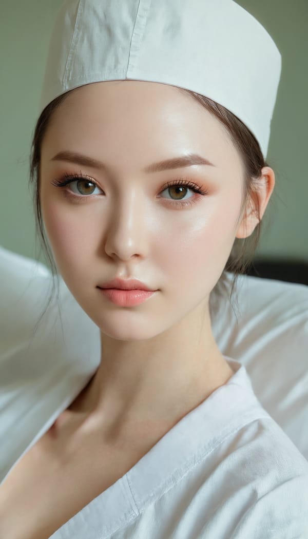 Tags: 21872187, SDXL
{"3": {"inputs": {"seed": 131740992182550, "steps": 64, "cfg": 5.46, "sampler_name": "dpmpp_2m", "scheduler": "karras", "denoise": 1.0, "model": ["27", 0], "positive": ["6", 0], "negative": ["7", 0], "latent_image": ["5", 0]}, "class_type": "KSampler"}, "4": {"inputs": {"ckpt_name": "juggernautxl.safetensors"}, "class_type": "CheckpointLoaderSimple"}, "5": {"inputs": {"width": 768, "height": 1344, "batch_size": 1}, "class_type": "EmptyLatentImage"}, "6": {"inputs": {"text": "25 year old girl, (temptress:1.00), (cute:1.02), (sexy lips:1.10), (seductive pose:0.95), (beautiful eyes:0.99), (detailed face:1.14), (idol:0.95), (eyelashes:1.04), (seductive facial expression:0.98), (double eyelids:1.01), (pale skin:1.05), (slim:1.04), (in a seductive pose:1.00), (large perky breasts:1.05), (cleavage:1.05), (thigh gap:1.13), (nurse in uniform:1.12) working in a hospital ward, (film:1.00), (detailed skin:1.03), (RAW:1.02), (portra:1.03), (skin fuzz:1.00), (soft lighting:1.07), (textured skin:1.02), (natural looking skin:1.04), (candid cinema:1.04)", "clip": ["27", 1]}, "class_type": "CLIPTextEncode"}, "7": {"inputs": {"text": "(twisted:1.07), (open mouth:1.05), (worst quality:1.14), (bad hands:1.06), (watermark:1.11), (distorted:1.08), (low resolution:1.12)", "clip": ["27", 1]}, "class_type": "CLIPTextEncode"}, "8": {"inputs": {"samples": ["3", 0], "vae": ["4", 2]}, "class_type": "VAEDecode"}, "25": {"inputs": {"lora_name": "nudify_xl.safetensors", "strength_model": 0.18, "strength_clip": 0.18, "model": ["4", 0], "clip": ["4", 1]}, "class_type": "LoraLoader"}, "26": {"inputs": {"lora_name": "shirtlift_SDXL_v2.safetensors", "strength_model": 0.12, "strength_clip": 0.16, "model": ["25", 0], "clip": ["25", 1]}, "class_type": "LoraLoader"}, "27": {"inputs": {"lora_name": "PerfectEyesXL.safetensors", "strength_model": 0.11, "strength_clip": 0.01, "model": ["26", 0], "clip": ["26", 1]}, "class_type": "LoraLoader"}, "30": {"inputs": {"model_name": "4x_NMKD-Superscale-SP_178000_G.pth"}, "class_type": "UpscaleModelLoader"}, "31": {"inputs": {"upscale_model": ["30", 0], "image": ["8", 0]}, "class_type": "ImageUpscaleWithModel"}, "32": {"inputs": {"upscale_method": "lanczos", "scale_by": 0.5, "image": ["31", 0]}, "class_type": "ImageScaleBy"}, "33": {"inputs": {"pixels": ["32", 0], "vae": ["4", 2]}, "class_type": "VAEEncode"}, "34": {"inputs": {"seed": 131740992182550, "steps": 64, "cfg": 5.46, "sampler_name": "dpmpp_2m", "scheduler": "karras", "denoise": 0.3, "model": ["27", 0], "positive": ["6", 0], "negative": ["7", 0], "latent_image": ["33", 0]}, "class_type": "KSampler"}, "36": {"inputs": {"samples": ["34", 0], "vae": ["4", 2]}, "class_type": "VAEDecode"}, "39": {"inputs": {"filename_prefix": "comfyapi-1724112091199", "images": ["36", 0]}, "class_type": "SaveImage"}}