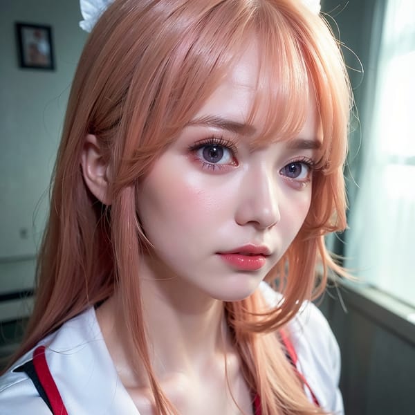 Tags: 21872187
<lora:JapaneseDollLikeness_v15:0.71>, <lora:YaeMiko_Test:0.57>, (russian:1.02), (nurse outfit:0.97), hospital ward, (seductive pose:1.03), extremely detailed eyes, extremely detailed face, cute, (photorealistic:1.18), double eyelids, eyelashes, pale skin, perky breasts, full body portrait, textured skin, 4K, sharp, tall, delicate and beautiful girl, solo
Negative prompt: drawings, sketches, paintings, black and white, ugly, (worst quality:2.00)
Steps: 48, Sampler: DPM++ 2M Karras, CFG scale: 6.64, Seed: 1231133737, Size: 512x512, Model hash: fc2511737a, Model: chilloutmix_NiPrunedFp32Fix, Seed resize from: -1x-1, Denoising strength: 0.45, Version: v1.2.1, Hires upscale: 2.0, Hires steps: 16, Hires upscaler: ESRGAN_4x